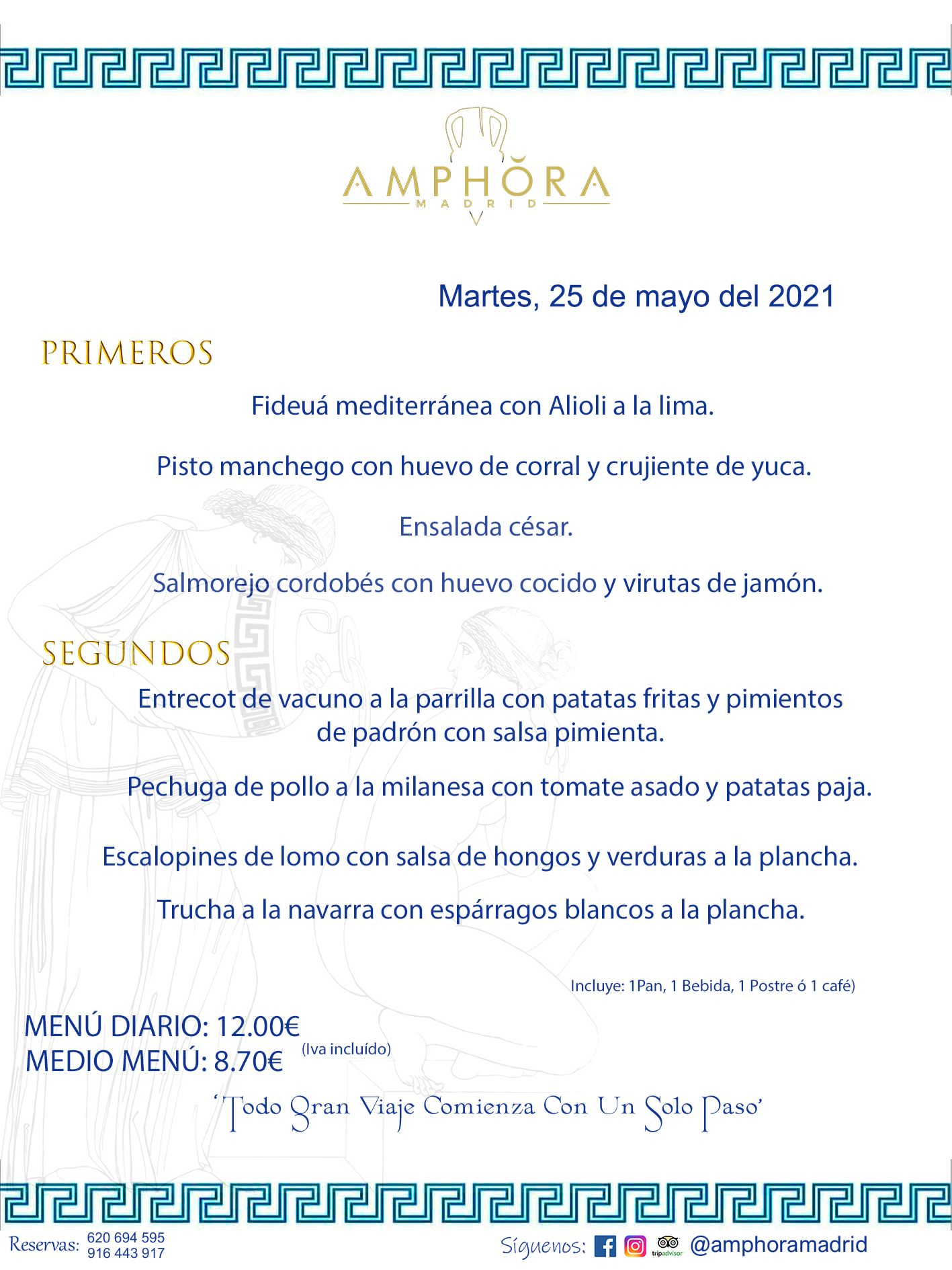 MENÚS DIARIOS MENÚ DEL DÍA DEL LUNES 25 DE MAYO ALCORCÓN RESTAURANTE AMPHORA TERRAZA ALCORCÓN MADRID Av. Leganés, 54 28923 · Alcorcón · Madrid · España 91 644 39 17 620 694 595 https://youtu.be/HeULHal1yEY (Vea aquí nuestras instalaciones) https://www.amphoramadrid.com RESTAURANTE AMPHORA TERRAZA ALCORCÓN. MENUS FIN DE SEMANA ALCORCÓN, MENÚS DIARIOS ECONÓMICOS EN ALCORCÓN, MEJORES RESTAURANTES EN ALCORCÓN, TERRAZAS ALCORCON, COMER Y CENAR EN TERRAZA EN ALCORCÓN, RESTAURANTES CON TERRAZA, MEJORES TERRAZAS ALCORCÓN, COMER EN ALCORCON, RESTAURANTES GOURMET ALCORCÓN, MENUS FIN DE SEMANA ECONOMICOS ALCORCON, COMER AL AIRE LIBRE, MENUS ECONOMICOS ALCORCON, UNO DE LOS MEJORES RESTAURANTES DE ALCORCÓN Y ZONA SUR DE MADRID EN CALIDAD PRECIO. RESTAURANTE AMPHORA TERRAZA, ES UN ESPACIO GOURMET DONDE PODRÁ DEGUSTAR DEL MEJOR PRODUCTO CON UNA ELABORACIÓN CUIDADA Y CREATIVA. ADEMÁS, PODRÁ DISFRUTAR DE TODO TIPO DE BEBIDAS PREMIUM PREPARADAS POR NUESTRO BARTENDER, VERMUTS DELICIOSOS Y CERVEZAS DE CALIDAD, YA SEA EN EN EL INTERIOR DE NUESTRO RESTAURANTE O EN NUESTRA MARAVILLOSA TERRAZA. SOMOS POSIBLEMENTE UNO DE LOS MEJORES RESTAURANTES DE LA ZONA SUR EN RELACIÓN CALIDAD, PRECIO Y DECORACIÓN. #AMPHORAMADRID #TERRAZASALCORCÓN #MENUDELDIA #COMERENTERRAZA #MADRID #ALCORCÓN #TERRAZA #MENÚSDELDÍAALCORCÓN #MENÚDELDÍARESTAURANTES #COMERENALCORCÓN #MEJORESRESTAURANTESALCORCÓN #MENÚSECONÓMICOS #RESTAURANTESRECOMENDABLES #RESTAURANTESGOURMET #MENÚSECONÓMICOSALCORCÓN #COMERALAIRELIBRE #COMIDASCENASTERRAZASALCORCON #MENÚSDIARIOSALCORCÓN #MENÚDELDÍAHOY #CENARENTERRAZA #TERRAZASCONENCANTO #RESTAURANTESCONTERRAZA #CENARENALCORCÓN #MEJORESRESTAURANTES #RESTAURANTESCOPASALCORCÓN #COPASPREMIUMALCORCÓN #VERMUTALCORCÓN #GASTROBARALCORCÓN #CARNEBUEYALCORCONPARRILLABRASA #MENUECONÓMICO #GASTROBAR #MEJORTERRAZADEALCORCÓN #MENÚSVIERNESALCORCÓN #MENÚSABADOALCORCÓN #MENÚSDOMINGOALCORCÓN #MENÚSLUNESALCORCÓN #MENÚSMARTESALCORCÓN #MENÚSMIÉRCOLESALCORCÓN #MENÚSJUEVESALCORCÓN MEJOR CARNE A LA PARRILLA ALCORCÓN TOMAHAWK CARNE BUEY AUTÉNTICO ALCORCÓN RESTAURANTES PREMIUN LUJO COMIDA CREATIVA ELABORADA RESTAURANTE AMPHORA TERRAZA EN ALCORCÓN (MADRID) GASTROBAR ALCORCÓN MENÚS ECONÓMICOS DIARIOS DEL DÍA MENUS FIN DE SEMANA DE CALIDAD MEJOR MENÚ FIN DE SEMANA ALCORCÓN COMER CENAR EN TERRAZA TERRAZAS ZONA SUR COMIDAS AIRE LIBRE MEJOR CARNE PARRILLA ALCORCÓN.