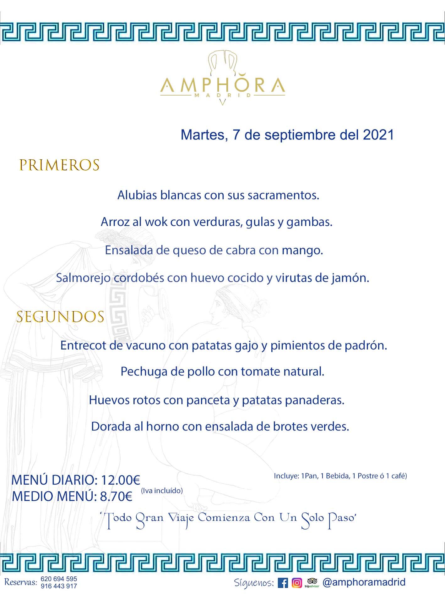 MENÚS DIARIOS MENÚS DEL DÍA MENU DEL DIA DEL MARTES 7 DE SEPTIEMBRE ALCORCÓN RESTAURANTE AMPHORA TERRAZA ALCORCÓN MADRID Av. Leganés, 54 28923 · Alcorcón · Madrid · España 91 644 39 17 620 694 595 https://youtu.be/HeULHal1yEY (Vea aquí nuestras instalaciones) https://www.amphoramadrid.com RESTAURANTE AMPHORA TERRAZA ALCORCÓN. MENUS FIN DE SEMANA ALCORCÓN, MENÚS DIARIOS ECONÓMICOS EN ALCORCÓN, MEJORES RESTAURANTES EN ALCORCÓN, TERRAZAS ALCORCON, COMER Y CENAR EN TERRAZA EN ALCORCÓN, RESTAURANTES CON TERRAZA, MEJORES TERRAZAS ALCORCÓN, COMER EN ALCORCON, RESTAURANTES GOURMET ALCORCÓN, MENUS FIN DE SEMANA ECONOMICOS ALCORCON, COMER AL AIRE LIBRE, MENUS ECONOMICOS ALCORCON, UNO DE LOS MEJORES RESTAURANTES DE ALCORCÓN Y ZONA SUR DE MADRID EN CALIDAD PRECIO. RESTAURANTE AMPHORA TERRAZA, ES UN ESPACIO GOURMET DONDE PODRÁ DEGUSTAR DEL MEJOR PRODUCTO CON UNA ELABORACIÓN CUIDADA Y CREATIVA. ADEMÁS, PODRÁ DISFRUTAR DE TODO TIPO DE BEBIDAS PREMIUM PREPARADAS POR NUESTRO BARTENDER, VERMUTS DELICIOSOS Y CERVEZAS DE CALIDAD, YA SEA EN EN EL INTERIOR DE NUESTRO RESTAURANTE O EN NUESTRA MARAVILLOSA TERRAZA. SOMOS POSIBLEMENTE UNO DE LOS MEJORES RESTAURANTES DE LA ZONA SUR EN RELACIÓN CALIDAD, PRECIO Y DECORACIÓN. #AMPHORAMADRID #TERRAZASALCORCÓN #MENUDELDIA #COMERENTERRAZA #MADRID #ALCORCÓN #TERRAZA #MENÚSDELDÍAALCORCÓN #MENÚDELDÍARESTAURANTES #COMERENALCORCÓN #MEJORESRESTAURANTESALCORCÓN #MENÚSECONÓMICOS #RESTAURANTESRECOMENDABLES #RESTAURANTESGOURMET #MENÚSECONÓMICOSALCORCÓN #COMERALAIRELIBRE #COMIDASCENASTERRAZASALCORCON #MENÚSDIARIOSALCORCÓN #MENÚDELDÍAHOY #CENARENTERRAZA #TERRAZASCONENCANTO #RESTAURANTESCONTERRAZA #CENARENALCORCÓN #MEJORESRESTAURANTES #RESTAURANTESCOPASALCORCÓN #COPASPREMIUMALCORCÓN #VERMUTALCORCÓN #GASTROBARALCORCÓN #CARNEBUEYALCORCONPARRILLABRASA #MENUECONÓMICO #GASTROBAR #MEJORTERRAZADEALCORCÓN #MENÚSVIERNESALCORCÓN #MENÚSABADOALCORCÓN #MENÚSDOMINGOALCORCÓN #MENÚSLUNESALCORCÓN #MENÚSMARTESALCORCÓN #MENÚSMIÉRCOLESALCORCÓN #MENÚSJUEVESALCORCÓN MEJOR CARNE A LA PARRILLA ALCORCÓN TOMAHAWK CARNE BUEY AUTÉNTICO ALCORCÓN RESTAURANTES PREMIUN LUJO COMIDA CREATIVA ELABORADA RESTAURANTE AMPHORA TERRAZA EN ALCORCÓN (MADRID) GASTROBAR ALCORCÓN MENÚS ECONÓMICOS DIARIOS DEL DÍA MENUS FIN DE SEMANA DE CALIDAD MEJOR MENÚ FIN DE SEMANA ALCORCÓN COMER CENAR EN TERRAZA TERRAZAS ZONA SUR COMIDAS AIRE LIBRE MEJOR CARNE PARRILLA ALCORCÓN.