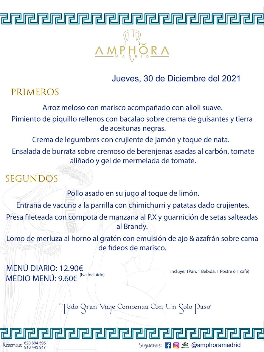 MENÚS DIARIOS MENÚS DEL DÍA MENU DEL DIA DEL JUEVES 30 DE DICIEMBRE ALCORCÓN RESTAURANTE AMPHORA TERRAZA ALCORCÓN MADRID Av. Leganés, 54 28923 · Alcorcón · Madrid · España 91 644 39 17 620 694 595 https://youtu.be/HeULHal1yEY (Vea aquí nuestras instalaciones) https://www.amphoramadrid.com RESTAURANTE AMPHORA TERRAZA ALCORCÓN. MENUS FIN DE SEMANA ALCORCÓN, MENÚS DIARIOS ECONÓMICOS EN ALCORCÓN, MEJORES RESTAURANTES EN ALCORCÓN, TERRAZAS ALCORCON, COMER Y CENAR EN TERRAZA EN ALCORCÓN, RESTAURANTES CON TERRAZA, MEJORES TERRAZAS ALCORCÓN, COMER EN ALCORCON, RESTAURANTES GOURMET ALCORCÓN, MENUS FIN DE SEMANA ECONOMICOS ALCORCON, COMER AL AIRE LIBRE, MENUS ECONOMICOS ALCORCON, UNO DE LOS MEJORES RESTAURANTES DE ALCORCÓN Y ZONA SUR DE MADRID EN CALIDAD PRECIO. RESTAURANTE AMPHORA TERRAZA, ES UN ESPACIO GOURMET DONDE PODRÁ DEGUSTAR DEL MEJOR PRODUCTO CON UNA ELABORACIÓN CUIDADA Y CREATIVA. ADEMÁS, PODRÁ DISFRUTAR DE TODO TIPO DE BEBIDAS PREMIUM PREPARADAS POR NUESTRO BARTENDER, VERMUTS DELICIOSOS Y CERVEZAS DE CALIDAD, YA SEA EN EN EL INTERIOR DE NUESTRO RESTAURANTE O EN NUESTRA MARAVILLOSA TERRAZA. SOMOS POSIBLEMENTE UNO DE LOS MEJORES RESTAURANTES DE LA ZONA SUR EN RELACIÓN CALIDAD, PRECIO Y DECORACIÓN. #AMPHORAMADRID #TERRAZASALCORCÓN #MENUDELDIA #COMERENTERRAZA #MADRID #ALCORCÓN #TERRAZA #MENÚSDELDÍAALCORCÓN #MENÚDELDÍARESTAURANTES #COMERENALCORCÓN #MEJORESRESTAURANTESALCORCÓN #MENÚSECONÓMICOS #RESTAURANTESRECOMENDABLES #RESTAURANTESGOURMET #MENÚSECONÓMICOSALCORCÓN #COMERALAIRELIBRE #COMIDASCENASTERRAZASALCORCON #MENÚSDIARIOSALCORCÓN #MENÚDELDÍAHOY #CENARENTERRAZA #TERRAZASCONENCANTO #RESTAURANTESCONTERRAZA #CENARENALCORCÓN #MEJORESRESTAURANTES #RESTAURANTESCOPASALCORCÓN #COPASPREMIUMALCORCÓN #VERMUTALCORCÓN #GASTROBARALCORCÓN #CARNEBUEYALCORCONPARRILLABRASA #MENUECONÓMICO #GASTROBAR #MEJORTERRAZADEALCORCÓN #MENÚSVIERNESALCORCÓN #MENÚSABADOALCORCÓN #MENÚSDOMINGOALCORCÓN #MENÚSLUNESALCORCÓN #MENÚSMARTESALCORCÓN #MENÚSMIÉRCOLESALCORCÓN #MENÚSJUEVESALCORCÓN MEJOR CARNE A LA PARRILLA ALCORCÓN TOMAHAWK CARNE BUEY AUTÉNTICO ALCORCÓN RESTAURANTES PREMIUN LUJO COMIDA CREATIVA ELABORADA RESTAURANTE AMPHORA TERRAZA EN ALCORCÓN (MADRID) GASTROBAR ALCORCÓN MENÚS ECONÓMICOS DIARIOS DEL DÍA MENUS FIN DE SEMANA DE CALIDAD MEJOR MENÚ FIN DE SEMANA ALCORCÓN COMER CENAR EN TERRAZA TERRAZAS ZONA SUR COMIDAS AIRE LIBRE MEJOR CARNE PARRILLA ALCORCÓN.