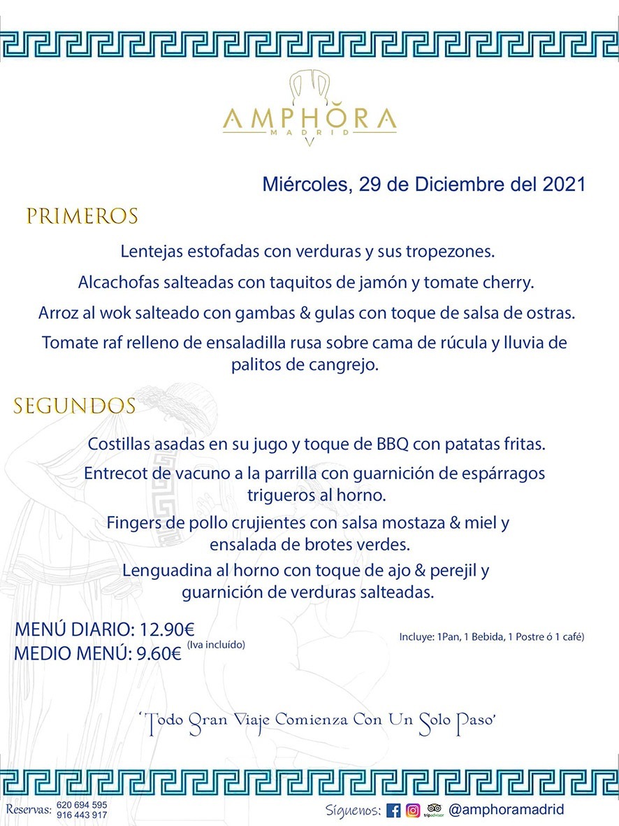 MENÚS DIARIOS MENÚS DEL DÍA MENU DEL DIA DEL MIÉRCOLES 29 DE DICIEMBRE ALCORCÓN RESTAURANTE AMPHORA TERRAZA ALCORCÓN MADRID Av. Leganés, 54 28923 · Alcorcón · Madrid · España 91 644 39 17 620 694 595 https://youtu.be/HeULHal1yEY (Vea aquí nuestras instalaciones) https://www.amphoramadrid.com RESTAURANTE AMPHORA TERRAZA ALCORCÓN. MENUS FIN DE SEMANA ALCORCÓN, MENÚS DIARIOS ECONÓMICOS EN ALCORCÓN, MEJORES RESTAURANTES EN ALCORCÓN, TERRAZAS ALCORCON, COMER Y CENAR EN TERRAZA EN ALCORCÓN, RESTAURANTES CON TERRAZA, MEJORES TERRAZAS ALCORCÓN, COMER EN ALCORCON, RESTAURANTES GOURMET ALCORCÓN, MENUS FIN DE SEMANA ECONOMICOS ALCORCON, COMER AL AIRE LIBRE, MENUS ECONOMICOS ALCORCON, UNO DE LOS MEJORES RESTAURANTES DE ALCORCÓN Y ZONA SUR DE MADRID EN CALIDAD PRECIO. RESTAURANTE AMPHORA TERRAZA, ES UN ESPACIO GOURMET DONDE PODRÁ DEGUSTAR DEL MEJOR PRODUCTO CON UNA ELABORACIÓN CUIDADA Y CREATIVA. ADEMÁS, PODRÁ DISFRUTAR DE TODO TIPO DE BEBIDAS PREMIUM PREPARADAS POR NUESTRO BARTENDER, VERMUTS DELICIOSOS Y CERVEZAS DE CALIDAD, YA SEA EN EN EL INTERIOR DE NUESTRO RESTAURANTE O EN NUESTRA MARAVILLOSA TERRAZA. SOMOS POSIBLEMENTE UNO DE LOS MEJORES RESTAURANTES DE LA ZONA SUR EN RELACIÓN CALIDAD, PRECIO Y DECORACIÓN. #AMPHORAMADRID #TERRAZASALCORCÓN #MENUDELDIA #COMERENTERRAZA #MADRID #ALCORCÓN #TERRAZA #MENÚSDELDÍAALCORCÓN #MENÚDELDÍARESTAURANTES #COMERENALCORCÓN #MEJORESRESTAURANTESALCORCÓN #MENÚSECONÓMICOS #RESTAURANTESRECOMENDABLES #RESTAURANTESGOURMET #MENÚSECONÓMICOSALCORCÓN #COMERALAIRELIBRE #COMIDASCENASTERRAZASALCORCON #MENÚSDIARIOSALCORCÓN #MENÚDELDÍAHOY #CENARENTERRAZA #TERRAZASCONENCANTO #RESTAURANTESCONTERRAZA #CENARENALCORCÓN #MEJORESRESTAURANTES #RESTAURANTESCOPASALCORCÓN #COPASPREMIUMALCORCÓN #VERMUTALCORCÓN #GASTROBARALCORCÓN #CARNEBUEYALCORCONPARRILLABRASA #MENUECONÓMICO #GASTROBAR #MEJORTERRAZADEALCORCÓN #MENÚSVIERNESALCORCÓN #MENÚSABADOALCORCÓN #MENÚSDOMINGOALCORCÓN #MENÚSLUNESALCORCÓN #MENÚSMARTESALCORCÓN #MENÚSMIÉRCOLESALCORCÓN #MENÚSJUEVESALCORCÓN MEJOR CARNE A LA PARRILLA ALCORCÓN TOMAHAWK CARNE BUEY AUTÉNTICO ALCORCÓN RESTAURANTES PREMIUN LUJO COMIDA CREATIVA ELABORADA RESTAURANTE AMPHORA TERRAZA EN ALCORCÓN (MADRID) GASTROBAR ALCORCÓN MENÚS ECONÓMICOS DIARIOS DEL DÍA MENUS FIN DE SEMANA DE CALIDAD MEJOR MENÚ FIN DE SEMANA ALCORCÓN COMER CENAR EN TERRAZA TERRAZAS ZONA SUR COMIDAS AIRE LIBRE MEJOR CARNE PARRILLA ALCORCÓN.