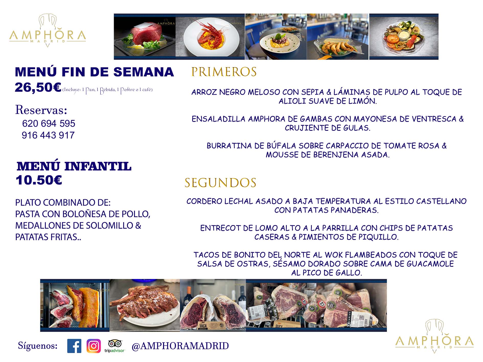 MENÚS FIN DE SEMANA ECONOMICOS DIARIOS MENÚ DEL DÍA SÁBADO 28 Y DOMINGO 29 DE MAYO DE 2022 ALCORCÓN RESTAURANTE AMPHORA TERRAZA ALCORCÓN MADRID Av. Leganés, 54 28923 · Alcorcón · Madrid · España 91 644 39 17 620 694 595 https://youtu.be/HeULHal1yEY (Vea aquí nuestras instalaciones) https://www.amphoramadrid.com RESTAURANTE AMPHORA TERRAZA ALCORCÓN. MENUS FIN DE SEMANA ALCORCÓN, MENÚS DIARIOS ECONÓMICOS EN ALCORCÓN, MEJORES RESTAURANTES EN ALCORCÓN, TERRAZAS ALCORCON, COMER Y CENAR EN TERRAZA EN ALCORCÓN, RESTAURANTES CON TERRAZA, MEJORES TERRAZAS ALCORCÓN, COMER EN ALCORCON, RESTAURANTES GOURMET ALCORCÓN, MENUS FIN DE SEMANA ECONOMICOS ALCORCON, COMER AL AIRE LIBRE, MENUS ECONOMICOS ALCORCON, UNO DE LOS MEJORES RESTAURANTES DE ALCORCÓN Y ZONA SUR DE MADRID EN CALIDAD PRECIO. RESTAURANTE AMPHORA TERRAZA, ES UN ESPACIO GOURMET DONDE PODRÁ DEGUSTAR DEL MEJOR PRODUCTO CON UNA ELABORACIÓN CUIDADA Y CREATIVA. ADEMÁS, PODRÁ DISFRUTAR DE TODO TIPO DE BEBIDAS PREMIUM PREPARADAS POR NUESTRO BARTENDER, VERMUTS DELICIOSOS Y CERVEZAS DE CALIDAD, YA SEA EN EN EL INTERIOR DE NUESTRO RESTAURANTE O EN NUESTRA MARAVILLOSA TERRAZA. SOMOS POSIBLEMENTE UNO DE LOS MEJORES RESTAURANTES DE LA ZONA SUR EN RELACIÓN CALIDAD, PRECIO Y DECORACIÓN. #AMPHORAMADRID #TERRAZASALCORCÓN #MENUDELDIA #COMERENTERRAZA #MADRID #ALCORCÓN #TERRAZA #MENÚSDELDÍAALCORCÓN #MENÚDELDÍARESTAURANTES #COMERENALCORCÓN #MEJORESRESTAURANTESALCORCÓN #MENÚSECONÓMICOS #RESTAURANTESRECOMENDABLES #RESTAURANTESGOURMET #MENÚSECONÓMICOSALCORCÓN #COMERALAIRELIBRE #COMIDASCENASTERRAZASALCORCON #MENÚSDIARIOSALCORCÓN #MENÚDELDÍAHOY #CENARENTERRAZA #TERRAZASCONENCANTO #RESTAURANTESCONTERRAZA #CENARENALCORCÓN #MEJORESRESTAURANTES #RESTAURANTESCOPASALCORCÓN #COPASPREMIUMALCORCÓN #VERMUTALCORCÓN #GASTROBARALCORCÓN #CARNEBUEYALCORCONPARRILLABRASA #MENUECONÓMICO #GASTROBAR #MEJORTERRAZADEALCORCÓN #MENÚSVIERNESALCORCÓN #MENÚSABADOALCORCÓN #MENÚSDOMINGOALCORCÓN #MENÚSLUNESALCORCÓN #MENÚSMARTESALCORCÓN #MENÚSMIÉRCOLESALCORCÓN #MENÚSJUEVESALCORCÓN MEJOR CARNE A LA PARRILLA ALCORCÓN TOMAHAWK CARNE BUEY AUTÉNTICO ALCORCÓN RESTAURANTES PREMIUN LUJO COMIDA CREATIVA ELABORADA RESTAURANTE AMPHORA TERRAZA EN ALCORCÓN (MADRID) GASTROBAR ALCORCÓN MENÚS ECONÓMICOS DIARIOS DEL DÍA MENUS FIN DE SEMANA DE CALIDAD MEJOR MENÚ FIN DE SEMANA ALCORCÓN COMER CENAR EN TERRAZA TERRAZAS ZONA SUR COMIDAS AIRE LIBRE MEJOR CARNE PARRILLA ALCORCÓN.