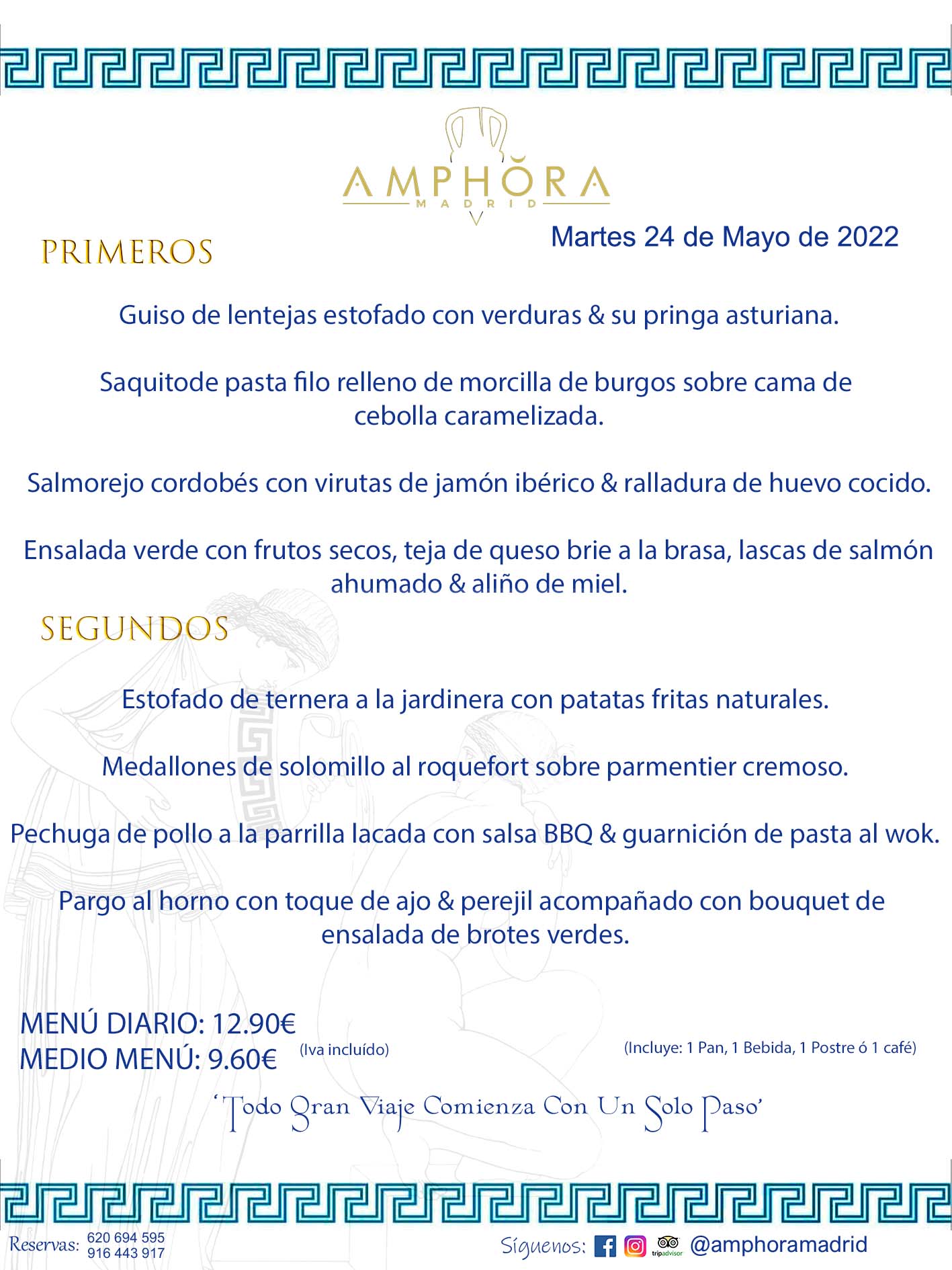 MENÚS DIARIOS MENÚS DEL DÍA MENU DEL DIA DEL MARTES 24 DE MAYO DE 2022 ALCORCÓN RESTAURANTE AMPHORA TERRAZA ALCORCÓN MADRID Av. Leganés, 54 28923 · Alcorcón · Madrid · España 91 644 39 17 620 694 595 https://youtu.be/HeULHal1yEY (Vea aquí nuestras instalaciones) https://www.amphoramadrid.com RESTAURANTE AMPHORA TERRAZA ALCORCÓN. MENUS FIN DE SEMANA ALCORCÓN, MENÚS DIARIOS ECONÓMICOS EN ALCORCÓN, MEJORES RESTAURANTES EN ALCORCÓN, TERRAZAS ALCORCON, COMER Y CENAR EN TERRAZA EN ALCORCÓN, RESTAURANTES CON TERRAZA, MEJORES TERRAZAS ALCORCÓN, COMER EN ALCORCON, RESTAURANTES GOURMET ALCORCÓN, MENUS FIN DE SEMANA ECONOMICOS ALCORCON, COMER AL AIRE LIBRE, MENUS ECONOMICOS ALCORCON, UNO DE LOS MEJORES RESTAURANTES DE ALCORCÓN Y ZONA SUR DE MADRID EN CALIDAD PRECIO. RESTAURANTE AMPHORA TERRAZA, ES UN ESPACIO GOURMET DONDE PODRÁ DEGUSTAR DEL MEJOR PRODUCTO CON UNA ELABORACIÓN CUIDADA Y CREATIVA. ADEMÁS, PODRÁ DISFRUTAR DE TODO TIPO DE BEBIDAS PREMIUM PREPARADAS POR NUESTRO BARTENDER, VERMUTS DELICIOSOS Y CERVEZAS DE CALIDAD, YA SEA EN EN EL INTERIOR DE NUESTRO RESTAURANTE O EN NUESTRA MARAVILLOSA TERRAZA. SOMOS POSIBLEMENTE UNO DE LOS MEJORES RESTAURANTES DE LA ZONA SUR EN RELACIÓN CALIDAD, PRECIO Y DECORACIÓN. #AMPHORAMADRID #TERRAZASALCORCÓN #MENUDELDIA #COMERENTERRAZA #MADRID #ALCORCÓN #TERRAZA #MENÚSDELDÍAALCORCÓN #MENÚDELDÍARESTAURANTES #COMERENALCORCÓN #MEJORESRESTAURANTESALCORCÓN #MENÚSECONÓMICOS #RESTAURANTESRECOMENDABLES #RESTAURANTESGOURMET #MENÚSECONÓMICOSALCORCÓN #COMERALAIRELIBRE #COMIDASCENASTERRAZASALCORCON #MENÚSDIARIOSALCORCÓN #MENÚDELDÍAHOY #CENARENTERRAZA #TERRAZASCONENCANTO #RESTAURANTESCONTERRAZA #CENARENALCORCÓN #MEJORESRESTAURANTES #RESTAURANTESCOPASALCORCÓN #COPASPREMIUMALCORCÓN #VERMUTALCORCÓN #GASTROBARALCORCÓN #CARNEBUEYALCORCONPARRILLABRASA #MENUECONÓMICO #GASTROBAR #MEJORTERRAZADEALCORCÓN #MENÚSVIERNESALCORCÓN #MENÚSABADOALCORCÓN #MENÚSDOMINGOALCORCÓN #MENÚSLUNESALCORCÓN #MENÚSMARTESALCORCÓN #MENÚSMIÉRCOLESALCORCÓN #MENÚSJUEVESALCORCÓN MEJOR CARNE A LA PARRILLA ALCORCÓN TOMAHAWK CARNE BUEY AUTÉNTICO ALCORCÓN RESTAURANTES PREMIUN LUJO COMIDA CREATIVA ELABORADA RESTAURANTE AMPHORA TERRAZA EN ALCORCÓN (MADRID) GASTROBAR ALCORCÓN MENÚS ECONÓMICOS DIARIOS DEL DÍA MENUS FIN DE SEMANA DE CALIDAD MEJOR MENÚ FIN DE SEMANA ALCORCÓN COMER CENAR EN TERRAZA TERRAZAS ZONA SUR COMIDAS AIRE LIBRE MEJOR CARNE PARRILLA ALCORCÓN.