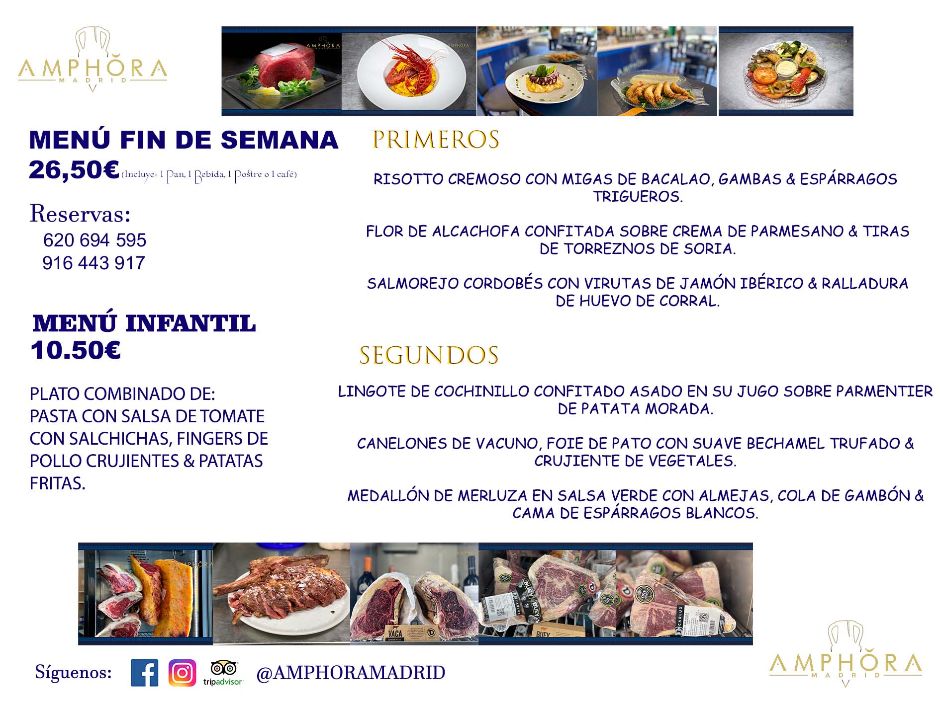 MENÚS FIN DE SEMANA ECONOMICOS DIARIOS MENÚ DEL DÍA SÁBADO 4 Y DOMINGO 5 DE JUNIO DE 2022 ALCORCÓN RESTAURANTE AMPHORA TERRAZA ALCORCÓN MADRID Av. Leganés, 54 28923 · Alcorcón · Madrid · España 91 644 39 17 620 694 595 https://youtu.be/HeULHal1yEY (Vea aquí nuestras instalaciones) https://www.amphoramadrid.com RESTAURANTE AMPHORA TERRAZA ALCORCÓN. MENUS FIN DE SEMANA ALCORCÓN, MENÚS DIARIOS ECONÓMICOS EN ALCORCÓN, MEJORES RESTAURANTES EN ALCORCÓN, TERRAZAS ALCORCON, COMER Y CENAR EN TERRAZA EN ALCORCÓN, RESTAURANTES CON TERRAZA, MEJORES TERRAZAS ALCORCÓN, COMER EN ALCORCON, RESTAURANTES GOURMET ALCORCÓN, MENUS FIN DE SEMANA ECONOMICOS ALCORCON, COMER AL AIRE LIBRE, MENUS ECONOMICOS ALCORCON, UNO DE LOS MEJORES RESTAURANTES DE ALCORCÓN Y ZONA SUR DE MADRID EN CALIDAD PRECIO. RESTAURANTE AMPHORA TERRAZA, ES UN ESPACIO GOURMET DONDE PODRÁ DEGUSTAR DEL MEJOR PRODUCTO CON UNA ELABORACIÓN CUIDADA Y CREATIVA. ADEMÁS, PODRÁ DISFRUTAR DE TODO TIPO DE BEBIDAS PREMIUM PREPARADAS POR NUESTRO BARTENDER, VERMUTS DELICIOSOS Y CERVEZAS DE CALIDAD, YA SEA EN EN EL INTERIOR DE NUESTRO RESTAURANTE O EN NUESTRA MARAVILLOSA TERRAZA. SOMOS POSIBLEMENTE UNO DE LOS MEJORES RESTAURANTES DE LA ZONA SUR EN RELACIÓN CALIDAD, PRECIO Y DECORACIÓN. #AMPHORAMADRID #TERRAZASALCORCÓN #MENUDELDIA #COMERENTERRAZA #MADRID #ALCORCÓN #TERRAZA #MENÚSDELDÍAALCORCÓN #MENÚDELDÍARESTAURANTES #COMERENALCORCÓN #MEJORESRESTAURANTESALCORCÓN #MENÚSECONÓMICOS #RESTAURANTESRECOMENDABLES #RESTAURANTESGOURMET #MENÚSECONÓMICOSALCORCÓN #COMERALAIRELIBRE #COMIDASCENASTERRAZASALCORCON #MENÚSDIARIOSALCORCÓN #MENÚDELDÍAHOY #CENARENTERRAZA #TERRAZASCONENCANTO #RESTAURANTESCONTERRAZA #CENARENALCORCÓN #MEJORESRESTAURANTES #RESTAURANTESCOPASALCORCÓN #COPASPREMIUMALCORCÓN #VERMUTALCORCÓN #GASTROBARALCORCÓN #CARNEBUEYALCORCONPARRILLABRASA #MENUECONÓMICO #GASTROBAR #MEJORTERRAZADEALCORCÓN #MENÚSVIERNESALCORCÓN #MENÚSABADOALCORCÓN #MENÚSDOMINGOALCORCÓN #MENÚSLUNESALCORCÓN #MENÚSMARTESALCORCÓN #MENÚSMIÉRCOLESALCORCÓN #MENÚSJUEVESALCORCÓN MEJOR CARNE A LA PARRILLA ALCORCÓN TOMAHAWK CARNE BUEY AUTÉNTICO ALCORCÓN RESTAURANTES PREMIUN LUJO COMIDA CREATIVA ELABORADA RESTAURANTE AMPHORA TERRAZA EN ALCORCÓN (MADRID) GASTROBAR ALCORCÓN MENÚS ECONÓMICOS DIARIOS DEL DÍA MENUS FIN DE SEMANA DE CALIDAD MEJOR MENÚ FIN DE SEMANA ALCORCÓN COMER CENAR EN TERRAZA TERRAZAS ZONA SUR COMIDAS AIRE LIBRE MEJOR CARNE PARRILLA ALCORCÓN.