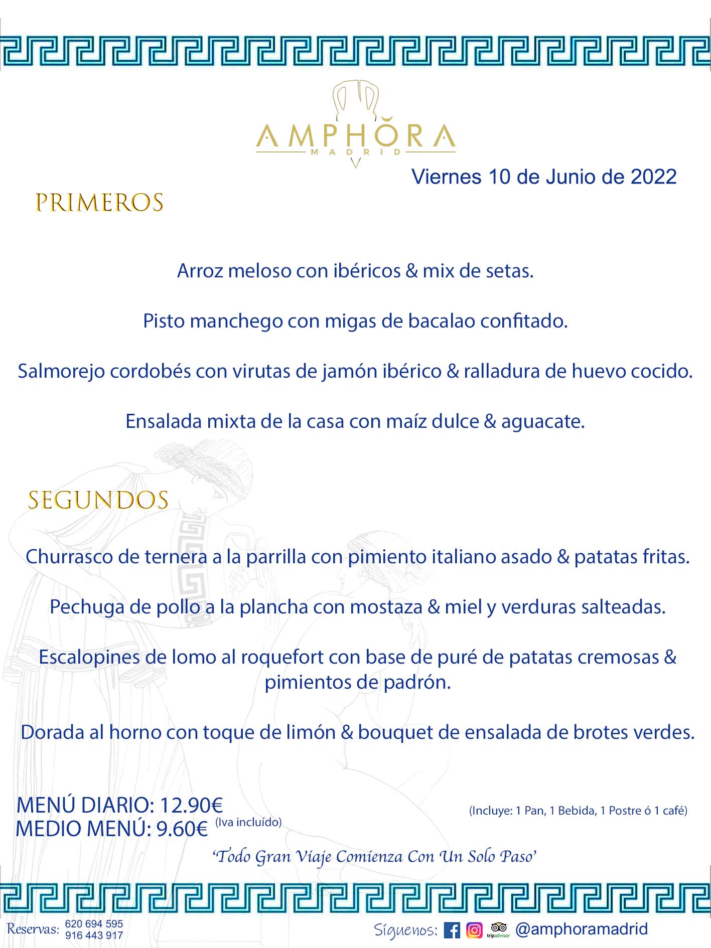 MENÚS DIARIOS MENÚS DEL DÍA MENU DEL DIA DEL VIERNES 10 DE JUNIO DE 2022 ALCORCÓN RESTAURANTE AMPHORA TERRAZA ALCORCÓN MADRID Av. Leganés, 54 28923 · Alcorcón · Madrid · España 91 644 39 17 620 694 595 https://youtu.be/HeULHal1yEY (Vea aquí nuestras instalaciones) https://www.amphoramadrid.com RESTAURANTE AMPHORA TERRAZA ALCORCÓN. MENUS FIN DE SEMANA ALCORCÓN, MENÚS DIARIOS ECONÓMICOS EN ALCORCÓN, MEJORES RESTAURANTES EN ALCORCÓN, TERRAZAS ALCORCON, COMER Y CENAR EN TERRAZA EN ALCORCÓN, RESTAURANTES CON TERRAZA, MEJORES TERRAZAS ALCORCÓN, COMER EN ALCORCON, RESTAURANTES GOURMET ALCORCÓN, MENUS FIN DE SEMANA ECONOMICOS ALCORCON, COMER AL AIRE LIBRE, MENUS ECONOMICOS ALCORCON, UNO DE LOS MEJORES RESTAURANTES DE ALCORCÓN Y ZONA SUR DE MADRID EN CALIDAD PRECIO. RESTAURANTE AMPHORA TERRAZA, ES UN ESPACIO GOURMET DONDE PODRÁ DEGUSTAR DEL MEJOR PRODUCTO CON UNA ELABORACIÓN CUIDADA Y CREATIVA. ADEMÁS, PODRÁ DISFRUTAR DE TODO TIPO DE BEBIDAS PREMIUM PREPARADAS POR NUESTRO BARTENDER, VERMUTS DELICIOSOS Y CERVEZAS DE CALIDAD, YA SEA EN EN EL INTERIOR DE NUESTRO RESTAURANTE O EN NUESTRA MARAVILLOSA TERRAZA. SOMOS POSIBLEMENTE UNO DE LOS MEJORES RESTAURANTES DE LA ZONA SUR EN RELACIÓN CALIDAD, PRECIO Y DECORACIÓN. #AMPHORAMADRID #TERRAZASALCORCÓN #MENUDELDIA #COMERENTERRAZA #MADRID #ALCORCÓN #TERRAZA #MENÚSDELDÍAALCORCÓN #MENÚDELDÍARESTAURANTES #COMERENALCORCÓN #MEJORESRESTAURANTESALCORCÓN #MENÚSECONÓMICOS #RESTAURANTESRECOMENDABLES #RESTAURANTESGOURMET #MENÚSECONÓMICOSALCORCÓN #COMERALAIRELIBRE #COMIDASCENASTERRAZASALCORCON #MENÚSDIARIOSALCORCÓN #MENÚDELDÍAHOY #CENARENTERRAZA #TERRAZASCONENCANTO #RESTAURANTESCONTERRAZA #CENARENALCORCÓN #MEJORESRESTAURANTES #RESTAURANTESCOPASALCORCÓN #COPASPREMIUMALCORCÓN #VERMUTALCORCÓN #GASTROBARALCORCÓN #CARNEBUEYALCORCONPARRILLABRASA #MENUECONÓMICO #GASTROBAR #MEJORTERRAZADEALCORCÓN #MENÚSVIERNESALCORCÓN #MENÚSABADOALCORCÓN #MENÚSDOMINGOALCORCÓN #MENÚSLUNESALCORCÓN #MENÚSMARTESALCORCÓN #MENÚSMIÉRCOLESALCORCÓN #MENÚSJUEVESALCORCÓN MEJOR CARNE A LA PARRILLA ALCORCÓN TOMAHAWK CARNE BUEY AUTÉNTICO ALCORCÓN RESTAURANTES PREMIUN LUJO COMIDA CREATIVA ELABORADA RESTAURANTE AMPHORA TERRAZA EN ALCORCÓN (MADRID) GASTROBAR ALCORCÓN MENÚS ECONÓMICOS DIARIOS DEL DÍA MENUS FIN DE SEMANA DE CALIDAD MEJOR MENÚ FIN DE SEMANA ALCORCÓN COMER CENAR EN TERRAZA TERRAZAS ZONA SUR COMIDAS AIRE LIBRE MEJOR CARNE PARRILLA ALCORCÓN.