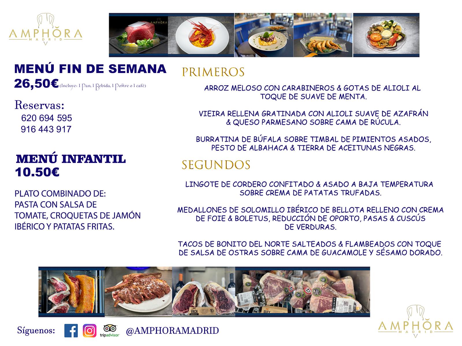 MENÚS FIN DE SEMANA ECONOMICOS DIARIOS MENÚ DEL DÍA SÁBADO 9 Y DOMINGO 10 DE JULIO DE 2022 ALCORCÓN RESTAURANTE AMPHORA TERRAZA ALCORCÓN MADRID Av. Leganés, 54 28923 · Alcorcón · Madrid · España 91 644 39 17 620 694 595 https://youtu.be/HeULHal1yEY (Vea aquí nuestras instalaciones) https://www.amphoramadrid.com RESTAURANTE AMPHORA TERRAZA ALCORCÓN. MENUS FIN DE SEMANA ALCORCÓN, MENÚS DIARIOS ECONÓMICOS EN ALCORCÓN, MEJORES RESTAURANTES EN ALCORCÓN, TERRAZAS ALCORCON, COMER Y CENAR EN TERRAZA EN ALCORCÓN, RESTAURANTES CON TERRAZA, MEJORES TERRAZAS ALCORCÓN, COMER EN ALCORCON, RESTAURANTES GOURMET ALCORCÓN, MENUS FIN DE SEMANA ECONOMICOS ALCORCON, COMER AL AIRE LIBRE, MENUS ECONOMICOS ALCORCON, UNO DE LOS MEJORES RESTAURANTES DE ALCORCÓN Y ZONA SUR DE MADRID EN CALIDAD PRECIO. RESTAURANTE AMPHORA TERRAZA, ES UN ESPACIO GOURMET DONDE PODRÁ DEGUSTAR DEL MEJOR PRODUCTO CON UNA ELABORACIÓN CUIDADA Y CREATIVA. ADEMÁS, PODRÁ DISFRUTAR DE TODO TIPO DE BEBIDAS PREMIUM PREPARADAS POR NUESTRO BARTENDER, VERMUTS DELICIOSOS Y CERVEZAS DE CALIDAD, YA SEA EN EN EL INTERIOR DE NUESTRO RESTAURANTE O EN NUESTRA MARAVILLOSA TERRAZA. SOMOS POSIBLEMENTE UNO DE LOS MEJORES RESTAURANTES DE LA ZONA SUR EN RELACIÓN CALIDAD, PRECIO Y DECORACIÓN. #AMPHORAMADRID #TERRAZASALCORCÓN #MENUDELDIA #COMERENTERRAZA #MADRID #ALCORCÓN #TERRAZA #MENÚSDELDÍAALCORCÓN #MENÚDELDÍARESTAURANTES #COMERENALCORCÓN #MEJORESRESTAURANTESALCORCÓN #MENÚSECONÓMICOS #RESTAURANTESRECOMENDABLES #RESTAURANTESGOURMET #MENÚSECONÓMICOSALCORCÓN #COMERALAIRELIBRE #COMIDASCENASTERRAZASALCORCON #MENÚSDIARIOSALCORCÓN #MENÚDELDÍAHOY #CENARENTERRAZA #TERRAZASCONENCANTO #RESTAURANTESCONTERRAZA #CENARENALCORCÓN #MEJORESRESTAURANTES #RESTAURANTESCOPASALCORCÓN #COPASPREMIUMALCORCÓN #VERMUTALCORCÓN #GASTROBARALCORCÓN #CARNEBUEYALCORCONPARRILLABRASA #MENUECONÓMICO #GASTROBAR #MEJORTERRAZADEALCORCÓN #MENÚSVIERNESALCORCÓN #MENÚSABADOALCORCÓN #MENÚSDOMINGOALCORCÓN #MENÚSLUNESALCORCÓN #MENÚSMARTESALCORCÓN #MENÚSMIÉRCOLESALCORCÓN #MENÚSJUEVESALCORCÓN MEJOR CARNE A LA PARRILLA ALCORCÓN TOMAHAWK CARNE BUEY AUTÉNTICO ALCORCÓN RESTAURANTES PREMIUN LUJO COMIDA CREATIVA ELABORADA RESTAURANTE AMPHORA TERRAZA EN ALCORCÓN (MADRID) GASTROBAR ALCORCÓN MENÚS ECONÓMICOS DIARIOS DEL DÍA MENUS FIN DE SEMANA DE CALIDAD MEJOR MENÚ FIN DE SEMANA ALCORCÓN COMER CENAR EN TERRAZA TERRAZAS ZONA SUR COMIDAS AIRE LIBRE MEJOR CARNE PARRILLA ALCORCÓN.