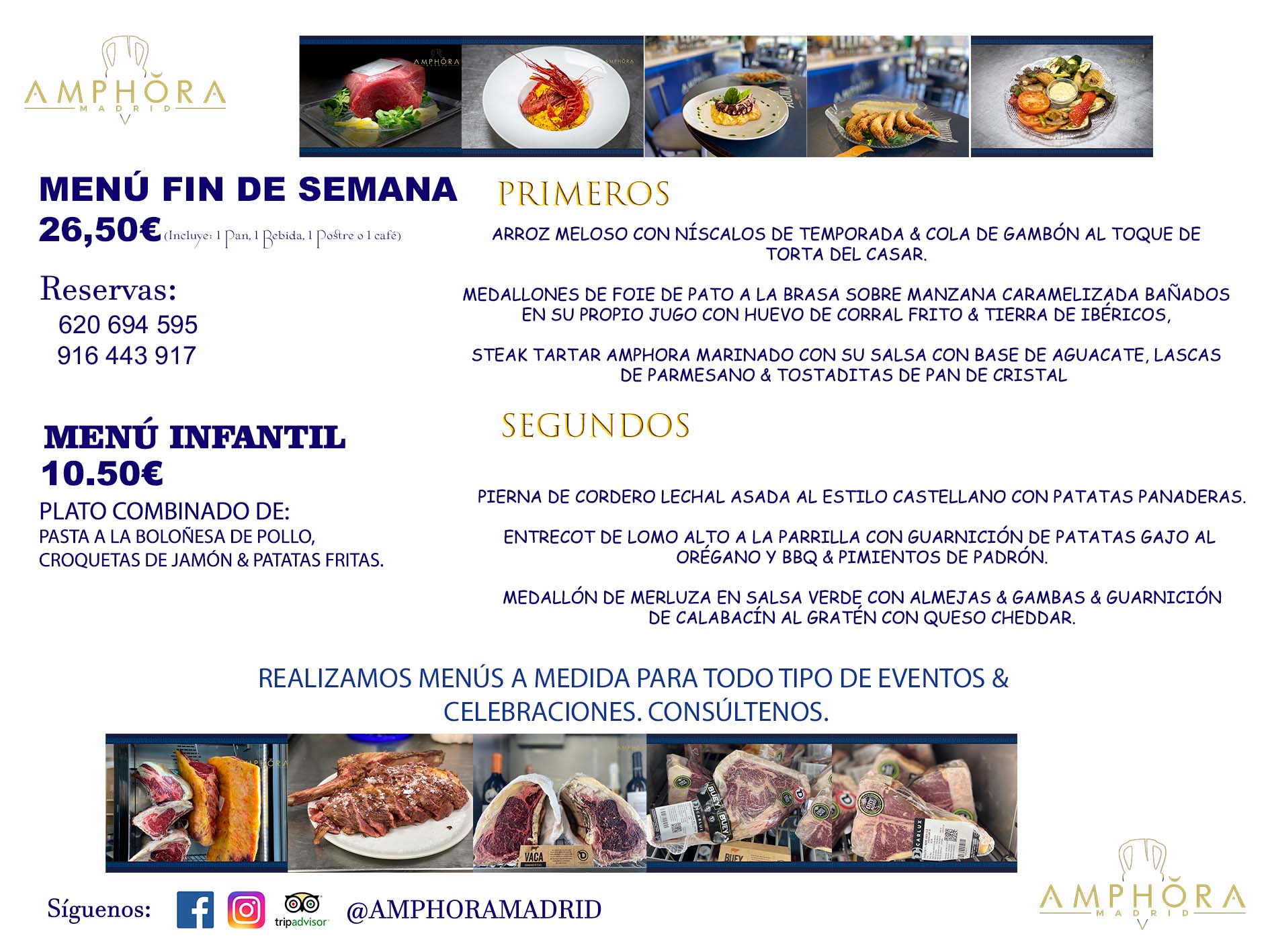 MENÚS FIN DE SEMANA ECONOMICOS DIARIOS MENÚ DEL DÍA SÁBADO 29 Y DOMINGO 30 DE OCTUBRE DE 2022 ALCORCÓN RESTAURANTE AMPHORA TERRAZA ALCORCÓN MADRID Av. Leganés, 54 28923 · Alcorcón · Madrid · España 91 644 39 17 620 694 595 https://youtu.be/HeULHal1yEY (Vea aquí nuestras instalaciones) https://www.amphoramadrid.com RESTAURANTE AMPHORA TERRAZA ALCORCÓN. MENUS FIN DE SEMANA ALCORCÓN, MENÚS DIARIOS ECONÓMICOS EN ALCORCÓN, MEJORES RESTAURANTES EN ALCORCÓN, TERRAZAS ALCORCON, COMER Y CENAR EN TERRAZA EN ALCORCÓN, RESTAURANTES CON TERRAZA, MEJORES TERRAZAS ALCORCÓN, COMER EN ALCORCON, RESTAURANTES GOURMET ALCORCÓN, MENUS FIN DE SEMANA ECONOMICOS ALCORCON, COMER AL AIRE LIBRE, MENUS ECONOMICOS ALCORCON, UNO DE LOS MEJORES RESTAURANTES DE ALCORCÓN Y ZONA SUR DE MADRID EN CALIDAD PRECIO. RESTAURANTE AMPHORA TERRAZA, ES UN ESPACIO GOURMET DONDE PODRÁ DEGUSTAR DEL MEJOR PRODUCTO CON UNA ELABORACIÓN CUIDADA Y CREATIVA. ADEMÁS, PODRÁ DISFRUTAR DE TODO TIPO DE BEBIDAS PREMIUM PREPARADAS POR NUESTRO BARTENDER, VERMUTS DELICIOSOS Y CERVEZAS DE CALIDAD, YA SEA EN EN EL INTERIOR DE NUESTRO RESTAURANTE O EN NUESTRA MARAVILLOSA TERRAZA. SOMOS POSIBLEMENTE UNO DE LOS MEJORES RESTAURANTES DE LA ZONA SUR EN RELACIÓN CALIDAD, PRECIO Y DECORACIÓN. #AMPHORAMADRID #TERRAZASALCORCÓN #MENUDELDIA #COMERENTERRAZA #MADRID #ALCORCÓN #TERRAZA #MENÚSDELDÍAALCORCÓN #MENÚDELDÍARESTAURANTES #COMERENALCORCÓN #MEJORESRESTAURANTESALCORCÓN #MENÚSECONÓMICOS #RESTAURANTESRECOMENDABLES #RESTAURANTESGOURMET #MENÚSECONÓMICOSALCORCÓN #COMERALAIRELIBRE #COMIDASCENASTERRAZASALCORCON #MENÚSDIARIOSALCORCÓN #MENÚDELDÍAHOY #CENARENTERRAZA #TERRAZASCONENCANTO #RESTAURANTESCONTERRAZA #CENARENALCORCÓN #MEJORESRESTAURANTES #RESTAURANTESCOPASALCORCÓN #COPASPREMIUMALCORCÓN #VERMUTALCORCÓN #GASTROBARALCORCÓN #CARNEBUEYALCORCONPARRILLABRASA #MENUECONÓMICO #GASTROBAR #MEJORTERRAZADEALCORCÓN #MENÚSVIERNESALCORCÓN #MENÚSABADOALCORCÓN #MENÚSDOMINGOALCORCÓN #MENÚSLUNESALCORCÓN #MENÚSMARTESALCORCÓN #MENÚSMIÉRCOLESALCORCÓN #MENÚSJUEVESALCORCÓN MEJOR CARNE A LA PARRILLA ALCORCÓN TOMAHAWK CARNE BUEY AUTÉNTICO ALCORCÓN RESTAURANTES PREMIUN LUJO COMIDA CREATIVA ELABORADA RESTAURANTE AMPHORA TERRAZA EN ALCORCÓN (MADRID) GASTROBAR ALCORCÓN MENÚS ECONÓMICOS DIARIOS DEL DÍA MENUS FIN DE SEMANA DE CALIDAD MEJOR MENÚ FIN DE SEMANA ALCORCÓN COMER CENAR EN TERRAZA TERRAZAS ZONA SUR COMIDAS AIRE LIBRE MEJOR CARNE PARRILLA ALCORCÓN. RESTAURANTES ALCORCÓN CELEBRACIONES EVENTOS CUMPLEAÑOS BODAS COMUNIONES BAUTIZOS, MENÚS ESPECIALES A MEDIDA PARA REUNIONES FAMILIARES EVENTOS CELEBRACIONES BODAS COMUNIONES BAUTIZOS EN ALCORCÓN, RESTAURANTES SALONES GRUPOS COMIDAS CENAS EN ALCORCÓN, RESTAURANTES COMIDAS CENAS EMPRESA ALCORCÓN MADRID, MEJORES TERRAZAS ALCORCÓN, MEJOR TERRAZA ALCORCÓN, RESTAURANTES SECRETOS CON ENCANTO EN MADRID, RESTAURANTES MENUS GRUPOS ESPECIALES COMIDAS CENAS EMPRESAS NAVIDADES ALCORCÓN.