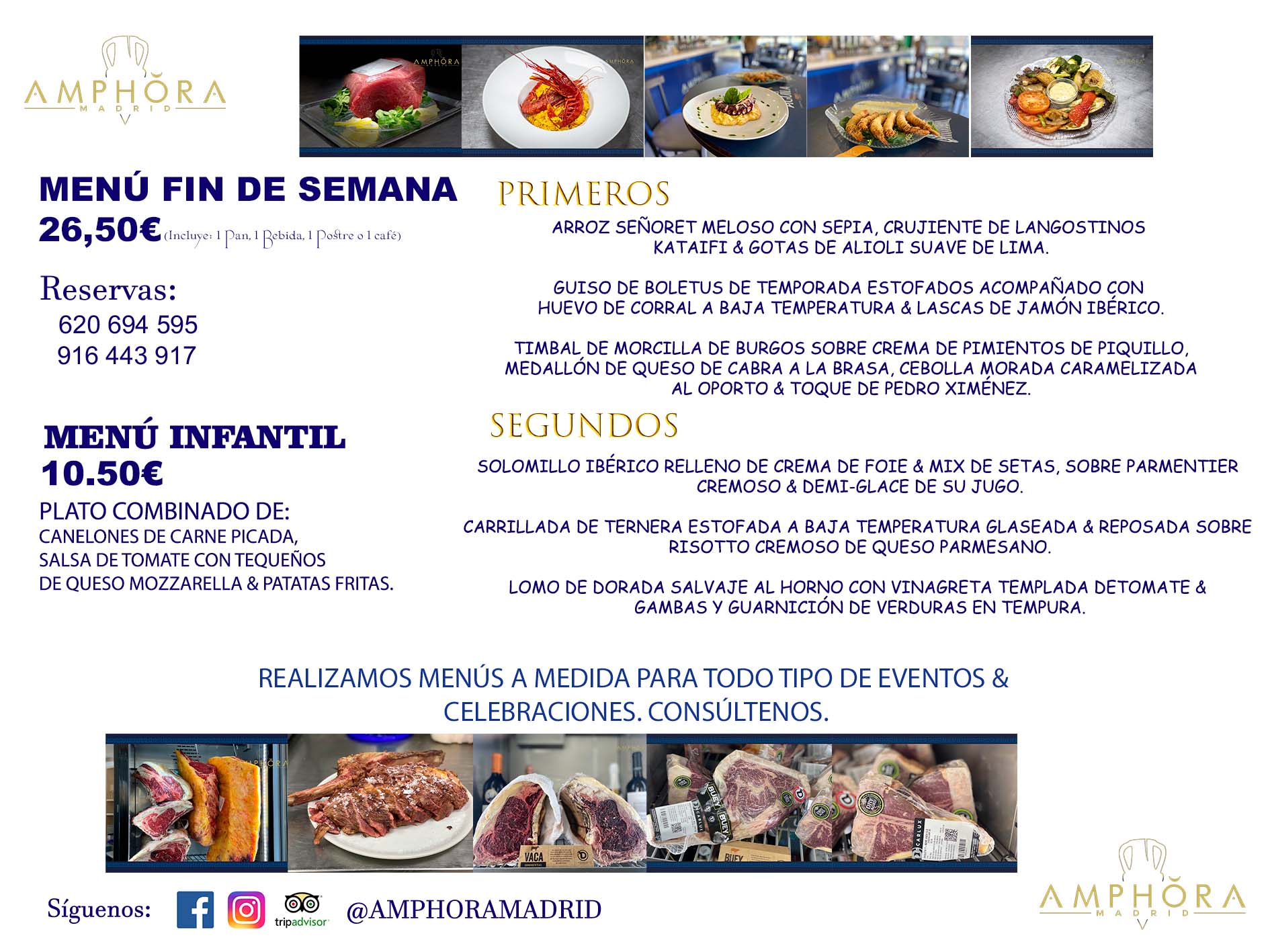 MENÚS FIN DE SEMANA ECONOMICOS DIARIOS MENÚ DEL DÍA SÁBADO 8 Y DOMINGO 9 DE OCTUBRE DE 2022 ALCORCÓN RESTAURANTE AMPHORA TERRAZA ALCORCÓN MADRID Av. Leganés, 54 28923 · Alcorcón · Madrid · España 91 644 39 17 620 694 595 https://youtu.be/HeULHal1yEY (Vea aquí nuestras instalaciones) https://www.amphoramadrid.com RESTAURANTE AMPHORA TERRAZA ALCORCÓN. MENUS FIN DE SEMANA ALCORCÓN, MENÚS DIARIOS ECONÓMICOS EN ALCORCÓN, MEJORES RESTAURANTES EN ALCORCÓN, TERRAZAS ALCORCON, COMER Y CENAR EN TERRAZA EN ALCORCÓN, RESTAURANTES CON TERRAZA, MEJORES TERRAZAS ALCORCÓN, COMER EN ALCORCON, RESTAURANTES GOURMET ALCORCÓN, MENUS FIN DE SEMANA ECONOMICOS ALCORCON, COMER AL AIRE LIBRE, MENUS ECONOMICOS ALCORCON, UNO DE LOS MEJORES RESTAURANTES DE ALCORCÓN Y ZONA SUR DE MADRID EN CALIDAD PRECIO. RESTAURANTE AMPHORA TERRAZA, ES UN ESPACIO GOURMET DONDE PODRÁ DEGUSTAR DEL MEJOR PRODUCTO CON UNA ELABORACIÓN CUIDADA Y CREATIVA. ADEMÁS, PODRÁ DISFRUTAR DE TODO TIPO DE BEBIDAS PREMIUM PREPARADAS POR NUESTRO BARTENDER, VERMUTS DELICIOSOS Y CERVEZAS DE CALIDAD, YA SEA EN EN EL INTERIOR DE NUESTRO RESTAURANTE O EN NUESTRA MARAVILLOSA TERRAZA. SOMOS POSIBLEMENTE UNO DE LOS MEJORES RESTAURANTES DE LA ZONA SUR EN RELACIÓN CALIDAD, PRECIO Y DECORACIÓN. #AMPHORAMADRID #TERRAZASALCORCÓN #MENUDELDIA #COMERENTERRAZA #MADRID #ALCORCÓN #TERRAZA #MENÚSDELDÍAALCORCÓN #MENÚDELDÍARESTAURANTES #COMERENALCORCÓN #MEJORESRESTAURANTESALCORCÓN #MENÚSECONÓMICOS #RESTAURANTESRECOMENDABLES #RESTAURANTESGOURMET #MENÚSECONÓMICOSALCORCÓN #COMERALAIRELIBRE #COMIDASCENASTERRAZASALCORCON #MENÚSDIARIOSALCORCÓN #MENÚDELDÍAHOY #CENARENTERRAZA #TERRAZASCONENCANTO #RESTAURANTESCONTERRAZA #CENARENALCORCÓN #MEJORESRESTAURANTES #RESTAURANTESCOPASALCORCÓN #COPASPREMIUMALCORCÓN #VERMUTALCORCÓN #GASTROBARALCORCÓN #CARNEBUEYALCORCONPARRILLABRASA #MENUECONÓMICO #GASTROBAR #MEJORTERRAZADEALCORCÓN #MENÚSVIERNESALCORCÓN #MENÚSABADOALCORCÓN #MENÚSDOMINGOALCORCÓN #MENÚSLUNESALCORCÓN #MENÚSMARTESALCORCÓN #MENÚSMIÉRCOLESALCORCÓN #MENÚSJUEVESALCORCÓN MEJOR CARNE A LA PARRILLA ALCORCÓN TOMAHAWK CARNE BUEY AUTÉNTICO ALCORCÓN RESTAURANTES PREMIUN LUJO COMIDA CREATIVA ELABORADA RESTAURANTE AMPHORA TERRAZA EN ALCORCÓN (MADRID) GASTROBAR ALCORCÓN MENÚS ECONÓMICOS DIARIOS DEL DÍA MENUS FIN DE SEMANA DE CALIDAD MEJOR MENÚ FIN DE SEMANA ALCORCÓN COMER CENAR EN TERRAZA TERRAZAS ZONA SUR COMIDAS AIRE LIBRE MEJOR CARNE PARRILLA ALCORCÓN. RESTAURANTES ALCORCÓN CELEBRACIONES EVENTOS CUMPLEAÑOS BODAS COMUNIONES BAUTIZOS, MENÚS ESPECIALES A MEDIDA PARA REUNIONES FAMILIARES EVENTOS CELEBRACIONES BODAS COMUNIONES BAUTIZOS EN ALCORCÓN, RESTAURANTES SALONES GRUPOS COMIDAS CENAS EN ALCORCÓN, RESTAURANTES COMIDAS CENAS EMPRESA ALCORCÓN MADRID, MEJORES TERRAZAS ALCORCÓN, MEJOR TERRAZA ALCORCÓN, RESTAURANTES SECRETOS CON ENCANTO EN MADRID, RESTAURANTES MENUS GRUPOS ESPECIALES COMIDAS CENAS EMPRESAS NAVIDADES ALCORCÓN.