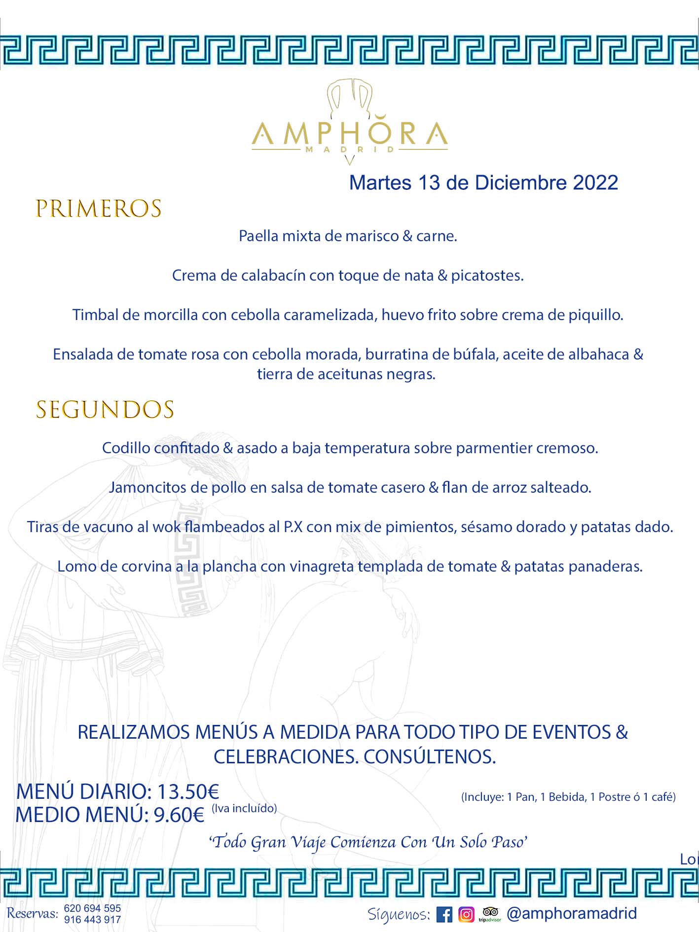 MENU DEL MARTES DÍA 13 DE DICIEMBRE MENÚS DIARIOS MEJORES MENÚS RESTAURANTES ALCORCÓN RESTAURANTE AMPHORA TERRAZA EN ALCORCÓN (DISPONEMOS DE UNA GRAN TERRAZA) Av. Leganés, 54 28923 · Alcorcón · Madrid · España. 91 644 39 17 620 694 595 También realizamos menús especiales a medida personalizados a grupos para todo tipo de eventos, como celebraciones, comidas o cenas de empresas, bautizos, bodas, cumpleaños, cenas o comidas de navidad 2022/2023, etc. Consúltenos o visite nuestras excelentes y amplias instalaciones y les prepararemos el menú más ajustado a sus necesidades y presupuesto. #RestaurantesEventos #RestaurantesMenúsCelebraciones #RestaurantesSalonesBodasBautizosComuniones #MenúsEspecialesparaEventosAlcorcón #MenúsCelebracionesAlcorcón #RestaurantesSalonesMenúsEspecialesGrupos #RestaurantesMenúsCumpleaños #ComidasCenasEmpresasAlcorcón #MenúsparaCenasComidasEventosEmpresasMadrid #MejoresTerrazasMadrid #MejorTerrazaAlcorcónMadrid #PresupuestosMenúsBodasComunionesBautizosAlcorcón #RestaurantesSecretosconEncantoMadrid #RestaurantesMenúsCenasComidasGruposEmpresasNavidadesAlcorcon #SalonesComidasCenasEmpresasAlcorcón #MenúsEventos #MenúsBodas #MenúsComuniones #MenúsCumpleaños #MenúsBautizos #MenúsEventosAlcorcón #MenúsBodasAlcorcón #MenúsComunionesAlcorcón #MenúsCumpleañosAlcorcón #MenúsBautizosAlcorcón #MenúsNavidadAlcorcón #MenúsComidasNavidad #MenúsCenasNavidad #SalonesEventosAlcorcón RESTAURANTES ALCORCÓN CELEBRACIONES EVENTOS CUMPLEAÑOS BODAS COMUNIONES BAUTIZOS, MENÚS ESPECIALES A MEDIDA PARA REUNIONES FAMILIARES EVENTOS CELEBRACIONES BODAS COMUNIONES BAUTIZOS EN ALCORCÓN, RESTAURANTES SALONES GRUPOS COMIDAS CENAS EN ALCORCÓN, RESTAURANTES COMIDAS CENAS EMPRESA ALCORCÓN MADRID, MEJORES TERRAZAS ALCORCÓN, MEJOR TERRAZA ALCORCÓN, RESTAURANTES SECRETOS CON ENCANTO EN MADRID, RESTAURANTES MENUS GRUPOS ESPECIALES COMIDAS CENAS EMPRESAS NAVIDADES ALCORCÓN, CONSÚLTE NUESTROS MENÚS A MEDIDA PARA EVENTOS - REALIZAMOS MENÚS A MEDIDA PARA BODAS, COMUNIONES, BAUTIZOS, CUMPLEAÑOS, CENAS COMIDAS DE EMPRESAS, ETC - NUESTRO RESTAURANTE DIPONE DE UNA EXTRAORDINARIA TERRAZA PARA TODO TIPO DE EVENTOS - NUESTROS SALONES INTERIORES SE ADAPTAN A TODO DE EVENTOS, YA SEAN PARTICULARES COMO DE EMPRESAS - RESTAURANTE PREPARADO PARA TODO TIPO DE EVENTOS DE CLIENTES DE LA ZONA SUR SUROESTE DE MADRID COMO ALCORCÓN MÓSTOLES FUENLABRADA VILLAVICIOSA DE ODÓN POZUELO DE ALARCÓN GETAFE LAS ROZAS MAJADAHONDA - UNO DE LOS MEJORES RESTAURANTES DE MADRID PARA COMER O CENAR A LA CARTA O CON NUESTROS MENÚS - CELEBRE CON NOSOTROS SUS REUNIONES FAMILIARES CUMPLEAÑOS BAUTIZOS COMUNIONES BODAS PRESENTACIONES ETC. PUES SERÁN UN ÉXITO - MEJORES RESTAURANTES SALONES CELEBRACIONES EN ALCORCÓN -RESTAURANTES MENUS GRUPOS COMIDAS CENAS REUNIONES EMPRESAS NAVIDADES 2022 2023 ALCORCÓN ZONA SUR MADRID.