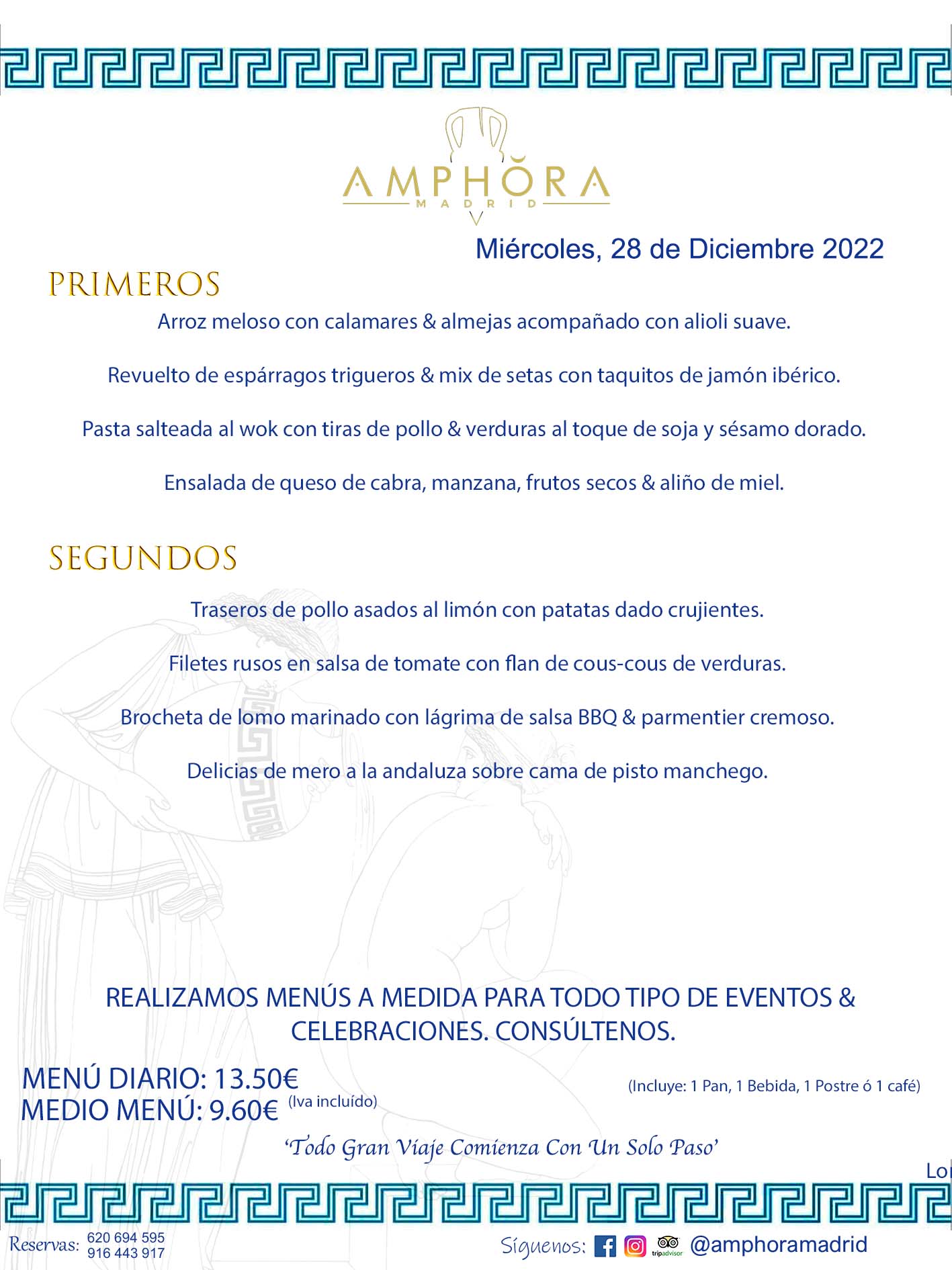 MENU DEL MIÉRCOLES DÍA 28 DE DICIEMBRE MENÚS DIARIOS MEJORES MENÚS RESTAURANTES ALCORCÓN RESTAURANTE AMPHORA TERRAZA EN ALCORCÓN (DISPONEMOS DE UNA GRAN TERRAZA) Av. Leganés, 54 28923 · Alcorcón · Madrid · España. 91 644 39 17 620 694 595 También realizamos menús especiales a medida personalizados a grupos para todo tipo de eventos, como celebraciones, comidas o cenas de empresas, bautizos, bodas, cumpleaños, cenas o comidas de navidad 2022/2023, etc. Consúltenos o visite nuestras excelentes y amplias instalaciones y les prepararemos el menú más ajustado a sus necesidades y presupuesto. #RestaurantesEventos #RestaurantesMenúsCelebraciones #RestaurantesSalonesBodasBautizosComuniones #MenúsEspecialesparaEventosAlcorcón #MenúsCelebracionesAlcorcón #RestaurantesSalonesMenúsEspecialesGrupos #RestaurantesMenúsCumpleaños #ComidasCenasEmpresasAlcorcón #MenúsparaCenasComidasEventosEmpresasMadrid #MejoresTerrazasMadrid #MejorTerrazaAlcorcónMadrid #PresupuestosMenúsBodasComunionesBautizosAlcorcón #RestaurantesSecretosconEncantoMadrid #RestaurantesMenúsCenasComidasGruposEmpresasNavidadesAlcorcon #SalonesComidasCenasEmpresasAlcorcón #MenúsEventos #MenúsBodas #MenúsComuniones #MenúsCumpleaños #MenúsBautizos #MenúsEventosAlcorcón #MenúsBodasAlcorcón #MenúsComunionesAlcorcón #MenúsCumpleañosAlcorcón #MenúsBautizosAlcorcón #MenúsNavidadAlcorcón #MenúsComidasNavidad #MenúsCenasNavidad #SalonesEventosAlcorcón RESTAURANTES ALCORCÓN CELEBRACIONES EVENTOS CUMPLEAÑOS BODAS COMUNIONES BAUTIZOS, MENÚS ESPECIALES A MEDIDA PARA REUNIONES FAMILIARES EVENTOS CELEBRACIONES BODAS COMUNIONES BAUTIZOS EN ALCORCÓN, RESTAURANTES SALONES GRUPOS COMIDAS CENAS EN ALCORCÓN, RESTAURANTES COMIDAS CENAS EMPRESA ALCORCÓN MADRID, MEJORES TERRAZAS ALCORCÓN, MEJOR TERRAZA ALCORCÓN, RESTAURANTES SECRETOS CON ENCANTO EN MADRID, RESTAURANTES MENUS GRUPOS ESPECIALES COMIDAS CENAS EMPRESAS NAVIDADES ALCORCÓN, CONSÚLTE NUESTROS MENÚS A MEDIDA PARA EVENTOS - REALIZAMOS MENÚS A MEDIDA PARA BODAS, COMUNIONES, BAUTIZOS, CUMPLEAÑOS, CENAS COMIDAS DE EMPRESAS, ETC - NUESTRO RESTAURANTE DIPONE DE UNA EXTRAORDINARIA TERRAZA PARA TODO TIPO DE EVENTOS - NUESTROS SALONES INTERIORES SE ADAPTAN A TODO DE EVENTOS, YA SEAN PARTICULARES COMO DE EMPRESAS - RESTAURANTE PREPARADO PARA TODO TIPO DE EVENTOS DE CLIENTES DE LA ZONA SUR SUROESTE DE MADRID COMO ALCORCÓN MÓSTOLES FUENLABRADA VILLAVICIOSA DE ODÓN POZUELO DE ALARCÓN GETAFE LAS ROZAS MAJADAHONDA - UNO DE LOS MEJORES RESTAURANTES DE MADRID PARA COMER O CENAR A LA CARTA O CON NUESTROS MENÚS - CELEBRE CON NOSOTROS SUS REUNIONES FAMILIARES CUMPLEAÑOS BAUTIZOS COMUNIONES BODAS PRESENTACIONES ETC. PUES SERÁN UN ÉXITO - MEJORES RESTAURANTES SALONES CELEBRACIONES EN ALCORCÓN -RESTAURANTES MENUS GRUPOS COMIDAS CENAS REUNIONES EMPRESAS NAVIDADES 2022 2023 ALCORCÓN ZONA SUR MADRID.