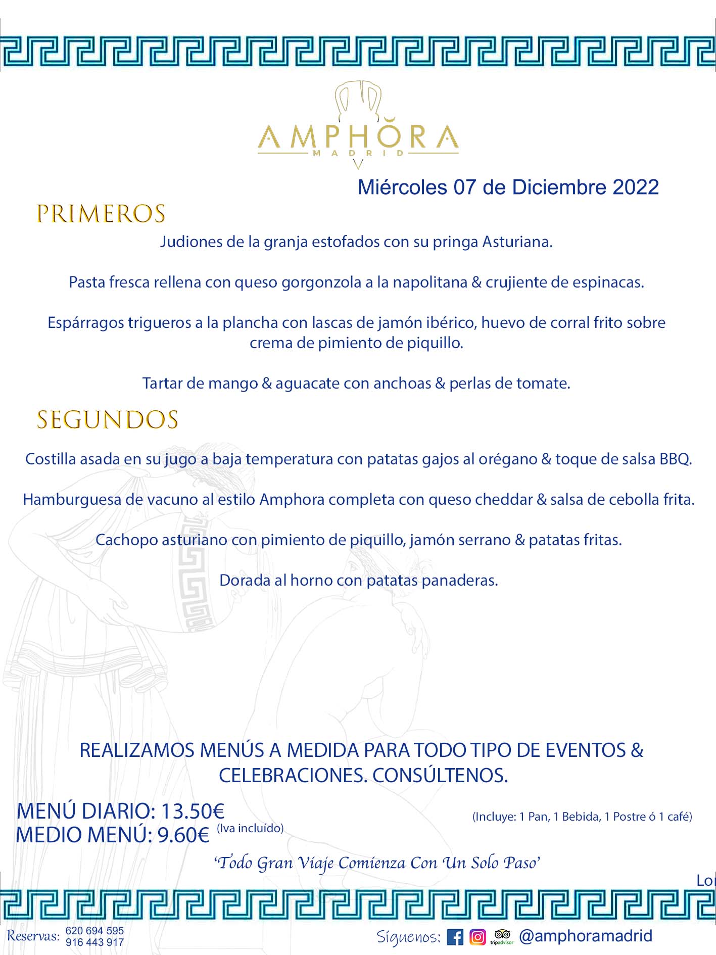 MENU DEL MIÉRCOLES DÍA 7 DE DICIEMBRE MENÚS DIARIOS MEJORES MENÚS RESTAURANTES ALCORCÓN RESTAURANTE AMPHORA TERRAZA EN ALCORCÓN (DISPONEMOS DE UNA GRAN TERRAZA) Av. Leganés, 54 28923 · Alcorcón · Madrid · España. 91 644 39 17 620 694 595 También realizamos menús especiales a medida personalizados a grupos para todo tipo de eventos, como celebraciones, comidas o cenas de empresas, bautizos, bodas, cumpleaños, cenas o comidas de navidad 2022/2023, etc. Consúltenos o visite nuestras excelentes y amplias instalaciones y les prepararemos el menú más ajustado a sus necesidades y presupuesto. #RestaurantesEventos #RestaurantesMenúsCelebraciones #RestaurantesSalonesBodasBautizosComuniones #MenúsEspecialesparaEventosAlcorcón #MenúsCelebracionesAlcorcón #RestaurantesSalonesMenúsEspecialesGrupos #RestaurantesMenúsCumpleaños #ComidasCenasEmpresasAlcorcón #MenúsparaCenasComidasEventosEmpresasMadrid #MejoresTerrazasMadrid #MejorTerrazaAlcorcónMadrid #PresupuestosMenúsBodasComunionesBautizosAlcorcón #RestaurantesSecretosconEncantoMadrid #RestaurantesMenúsCenasComidasGruposEmpresasNavidadesAlcorcon #SalonesComidasCenasEmpresasAlcorcón #MenúsEventos #MenúsBodas #MenúsComuniones #MenúsCumpleaños #MenúsBautizos #MenúsEventosAlcorcón #MenúsBodasAlcorcón #MenúsComunionesAlcorcón #MenúsCumpleañosAlcorcón #MenúsBautizosAlcorcón #MenúsNavidadAlcorcón #MenúsComidasNavidad #MenúsCenasNavidad #SalonesEventosAlcorcón RESTAURANTES ALCORCÓN CELEBRACIONES EVENTOS CUMPLEAÑOS BODAS COMUNIONES BAUTIZOS, MENÚS ESPECIALES A MEDIDA PARA REUNIONES FAMILIARES EVENTOS CELEBRACIONES BODAS COMUNIONES BAUTIZOS EN ALCORCÓN, RESTAURANTES SALONES GRUPOS COMIDAS CENAS EN ALCORCÓN, RESTAURANTES COMIDAS CENAS EMPRESA ALCORCÓN MADRID, MEJORES TERRAZAS ALCORCÓN, MEJOR TERRAZA ALCORCÓN, RESTAURANTES SECRETOS CON ENCANTO EN MADRID, RESTAURANTES MENUS GRUPOS ESPECIALES COMIDAS CENAS EMPRESAS NAVIDADES ALCORCÓN, CONSÚLTE NUESTROS MENÚS A MEDIDA PARA EVENTOS - REALIZAMOS MENÚS A MEDIDA PARA BODAS, COMUNIONES, BAUTIZOS, CUMPLEAÑOS, CENAS COMIDAS DE EMPRESAS, ETC - NUESTRO RESTAURANTE DIPONE DE UNA EXTRAORDINARIA TERRAZA PARA TODO TIPO DE EVENTOS - NUESTROS SALONES INTERIORES SE ADAPTAN A TODO DE EVENTOS, YA SEAN PARTICULARES COMO DE EMPRESAS - RESTAURANTE PREPARADO PARA TODO TIPO DE EVENTOS DE CLIENTES DE LA ZONA SUR SUROESTE DE MADRID COMO ALCORCÓN MÓSTOLES FUENLABRADA VILLAVICIOSA DE ODÓN POZUELO DE ALARCÓN GETAFE LAS ROZAS MAJADAHONDA - UNO DE LOS MEJORES RESTAURANTES DE MADRID PARA COMER O CENAR A LA CARTA O CON NUESTROS MENÚS - CELEBRE CON NOSOTROS SUS REUNIONES FAMILIARES CUMPLEAÑOS BAUTIZOS COMUNIONES BODAS PRESENTACIONES ETC. PUES SERÁN UN ÉXITO - MEJORES RESTAURANTES SALONES CELEBRACIONES EN ALCORCÓN -RESTAURANTES MENUS GRUPOS COMIDAS CENAS REUNIONES EMPRESAS NAVIDADES 2022 2023 ALCORCÓN ZONA SUR MADRID.