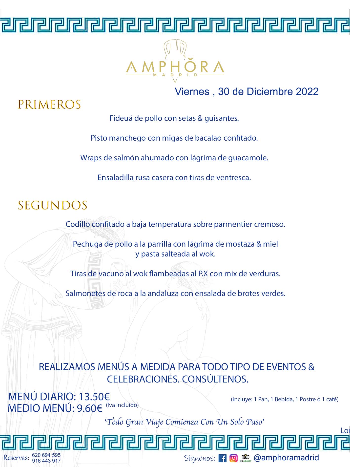 MENU DEL VIERNES DÍA 30 DE DICIEMBRE MENÚS DIARIOS MEJORES MENÚS RESTAURANTES ALCORCÓN RESTAURANTE AMPHORA TERRAZA EN ALCORCÓN (DISPONEMOS DE UNA GRAN TERRAZA) Av. Leganés, 54 28923 · Alcorcón · Madrid · España. 91 644 39 17 620 694 595 También realizamos menús especiales a medida personalizados a grupos para todo tipo de eventos, como celebraciones, comidas o cenas de empresas, bautizos, bodas, cumpleaños, cenas o comidas de navidad 2022/2023, etc. Consúltenos o visite nuestras excelentes y amplias instalaciones y les prepararemos el menú más ajustado a sus necesidades y presupuesto. #RestaurantesEventos #RestaurantesMenúsCelebraciones #RestaurantesSalonesBodasBautizosComuniones #MenúsEspecialesparaEventosAlcorcón #MenúsCelebracionesAlcorcón #RestaurantesSalonesMenúsEspecialesGrupos #RestaurantesMenúsCumpleaños #ComidasCenasEmpresasAlcorcón #MenúsparaCenasComidasEventosEmpresasMadrid #MejoresTerrazasMadrid #MejorTerrazaAlcorcónMadrid #PresupuestosMenúsBodasComunionesBautizosAlcorcón #RestaurantesSecretosconEncantoMadrid #RestaurantesMenúsCenasComidasGruposEmpresasNavidadesAlcorcon #SalonesComidasCenasEmpresasAlcorcón #MenúsEventos #MenúsBodas #MenúsComuniones #MenúsCumpleaños #MenúsBautizos #MenúsEventosAlcorcón #MenúsBodasAlcorcón #MenúsComunionesAlcorcón #MenúsCumpleañosAlcorcón #MenúsBautizosAlcorcón #MenúsNavidadAlcorcón #MenúsComidasNavidad #MenúsCenasNavidad #SalonesEventosAlcorcón RESTAURANTES ALCORCÓN CELEBRACIONES EVENTOS CUMPLEAÑOS BODAS COMUNIONES BAUTIZOS, MENÚS ESPECIALES A MEDIDA PARA REUNIONES FAMILIARES EVENTOS CELEBRACIONES BODAS COMUNIONES BAUTIZOS EN ALCORCÓN, RESTAURANTES SALONES GRUPOS COMIDAS CENAS EN ALCORCÓN, RESTAURANTES COMIDAS CENAS EMPRESA ALCORCÓN MADRID, MEJORES TERRAZAS ALCORCÓN, MEJOR TERRAZA ALCORCÓN, RESTAURANTES SECRETOS CON ENCANTO EN MADRID, RESTAURANTES MENUS GRUPOS ESPECIALES COMIDAS CENAS EMPRESAS NAVIDADES ALCORCÓN, CONSÚLTE NUESTROS MENÚS A MEDIDA PARA EVENTOS - REALIZAMOS MENÚS A MEDIDA PARA BODAS, COMUNIONES, BAUTIZOS, CUMPLEAÑOS, CENAS COMIDAS DE EMPRESAS, ETC - NUESTRO RESTAURANTE DIPONE DE UNA EXTRAORDINARIA TERRAZA PARA TODO TIPO DE EVENTOS - NUESTROS SALONES INTERIORES SE ADAPTAN A TODO DE EVENTOS, YA SEAN PARTICULARES COMO DE EMPRESAS - RESTAURANTE PREPARADO PARA TODO TIPO DE EVENTOS DE CLIENTES DE LA ZONA SUR SUROESTE DE MADRID COMO ALCORCÓN MÓSTOLES FUENLABRADA VILLAVICIOSA DE ODÓN POZUELO DE ALARCÓN GETAFE LAS ROZAS MAJADAHONDA - UNO DE LOS MEJORES RESTAURANTES DE MADRID PARA COMER O CENAR A LA CARTA O CON NUESTROS MENÚS - CELEBRE CON NOSOTROS SUS REUNIONES FAMILIARES CUMPLEAÑOS BAUTIZOS COMUNIONES BODAS PRESENTACIONES ETC. PUES SERÁN UN ÉXITO - MEJORES RESTAURANTES SALONES CELEBRACIONES EN ALCORCÓN -RESTAURANTES MENUS GRUPOS COMIDAS CENAS REUNIONES EMPRESAS NAVIDADES 2022 2023 ALCORCÓN ZONA SUR MADRID.