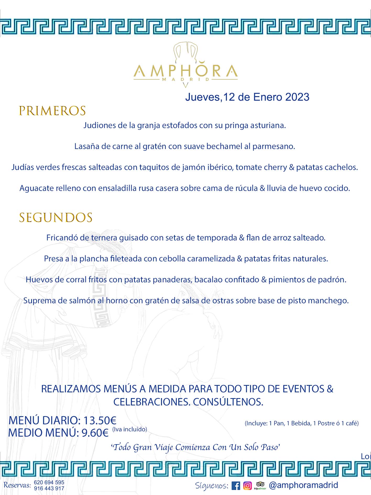 MENU DEL JUEVES DÍA 12 DE ENERO DE 2023 MENÚS DIARIOS MEJORES MENÚS RESTAURANTES ALCORCÓN RESTAURANTE AMPHORA TERRAZA EN ALCORCÓN (DISPONEMOS DE UNA GRAN TERRAZA) Av. Leganés, 54 28923 · Alcorcón · Madrid · España. 91 644 39 17 620 694 595 También realizamos menús especiales a medida personalizados a grupos para todo tipo de eventos, como celebraciones, comidas o cenas de empresas, bautizos, bodas, cumpleaños, cenas o comidas de navidad 2022/2023, etc. Consúltenos o visite nuestras excelentes y amplias instalaciones y les prepararemos el menú más ajustado a sus necesidades y presupuesto. #RestaurantesEventos #RestaurantesMenúsCelebraciones #RestaurantesSalonesBodasBautizosComuniones #MenúsEspecialesparaEventosAlcorcón #MenúsCelebracionesAlcorcón #RestaurantesSalonesMenúsEspecialesGrupos #RestaurantesMenúsCumpleaños #ComidasCenasEmpresasAlcorcón #MenúsparaCenasComidasEventosEmpresasMadrid #MejoresTerrazasMadrid #MejorTerrazaAlcorcónMadrid #PresupuestosMenúsBodasComunionesBautizosAlcorcón #RestaurantesSecretosconEncantoMadrid #RestaurantesMenúsCenasComidasGruposEmpresasNavidadesAlcorcon #SalonesComidasCenasEmpresasAlcorcón #MenúsEventos #MenúsBodas #MenúsComuniones #MenúsCumpleaños #MenúsBautizos #MenúsEventosAlcorcón #MenúsBodasAlcorcón #MenúsComunionesAlcorcón #MenúsCumpleañosAlcorcón #MenúsBautizosAlcorcón #MenúsNavidadAlcorcón #MenúsComidasNavidad #MenúsCenasNavidad #SalonesEventosAlcorcón RESTAURANTES ALCORCÓN CELEBRACIONES EVENTOS CUMPLEAÑOS BODAS COMUNIONES BAUTIZOS, MENÚS ESPECIALES A MEDIDA PARA REUNIONES FAMILIARES EVENTOS CELEBRACIONES BODAS COMUNIONES BAUTIZOS EN ALCORCÓN, RESTAURANTES SALONES GRUPOS COMIDAS CENAS EN ALCORCÓN, RESTAURANTES COMIDAS CENAS EMPRESA ALCORCÓN MADRID, MEJORES TERRAZAS ALCORCÓN, MEJOR TERRAZA ALCORCÓN, RESTAURANTES SECRETOS CON ENCANTO EN MADRID, RESTAURANTES MENUS GRUPOS ESPECIALES COMIDAS CENAS EMPRESAS NAVIDADES ALCORCÓN, CONSÚLTE NUESTROS MENÚS A MEDIDA PARA EVENTOS - REALIZAMOS MENÚS A MEDIDA PARA BODAS, COMUNIONES, BAUTIZOS, CUMPLEAÑOS, CENAS COMIDAS DE EMPRESAS, ETC - NUESTRO RESTAURANTE DIPONE DE UNA EXTRAORDINARIA TERRAZA PARA TODO TIPO DE EVENTOS - NUESTROS SALONES INTERIORES SE ADAPTAN A TODO DE EVENTOS, YA SEAN PARTICULARES COMO DE EMPRESAS - RESTAURANTE PREPARADO PARA TODO TIPO DE EVENTOS DE CLIENTES DE LA ZONA SUR SUROESTE DE MADRID COMO ALCORCÓN MÓSTOLES FUENLABRADA VILLAVICIOSA DE ODÓN POZUELO DE ALARCÓN GETAFE LAS ROZAS MAJADAHONDA - UNO DE LOS MEJORES RESTAURANTES DE MADRID PARA COMER O CENAR A LA CARTA O CON NUESTROS MENÚS - CELEBRE CON NOSOTROS SUS REUNIONES FAMILIARES CUMPLEAÑOS BAUTIZOS COMUNIONES BODAS PRESENTACIONES ETC. PUES SERÁN UN ÉXITO - MEJORES RESTAURANTES SALONES CELEBRACIONES EN ALCORCÓN -RESTAURANTES MENUS GRUPOS COMIDAS CENAS REUNIONES EMPRESAS NAVIDADES 2022 2023 ALCORCÓN ZONA SUR MADRID.