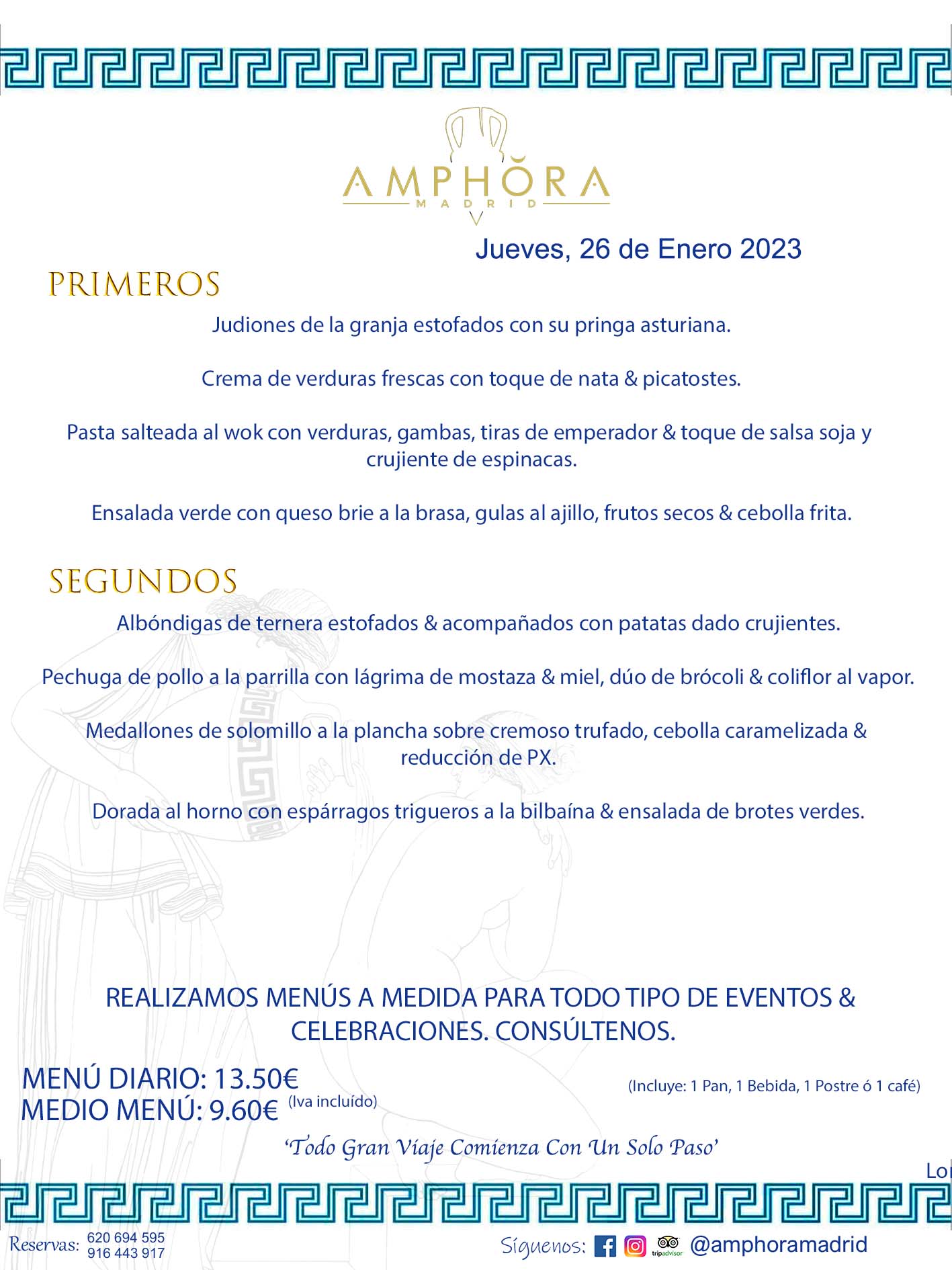 MENU DEL JUEVES DÍA 26 DE ENERO DE 2023 MENÚS DIARIOS MEJORES MENÚS RESTAURANTES ALCORCÓN RESTAURANTE AMPHORA TERRAZA EN ALCORCÓN (DISPONEMOS DE UNA GRAN TERRAZA) Av. Leganés, 54 28923 · Alcorcón · Madrid · España. 91 644 39 17 620 694 595 También realizamos menús especiales a medida personalizados a grupos para todo tipo de eventos, como celebraciones, comidas o cenas de empresas, bautizos, bodas, cumpleaños, cenas o comidas de navidad 2022/2023, etc. Consúltenos o visite nuestras excelentes y amplias instalaciones y les prepararemos el menú más ajustado a sus necesidades y presupuesto. #RestaurantesEventos #RestaurantesMenúsCelebraciones #RestaurantesSalonesBodasBautizosComuniones #MenúsEspecialesparaEventosAlcorcón #MenúsCelebracionesAlcorcón #RestaurantesSalonesMenúsEspecialesGrupos #RestaurantesMenúsCumpleaños #ComidasCenasEmpresasAlcorcón #MenúsparaCenasComidasEventosEmpresasMadrid #MejoresTerrazasMadrid #MejorTerrazaAlcorcónMadrid #PresupuestosMenúsBodasComunionesBautizosAlcorcón #RestaurantesSecretosconEncantoMadrid #RestaurantesMenúsCenasComidasGruposEmpresasNavidadesAlcorcon #SalonesComidasCenasEmpresasAlcorcón #MenúsEventos #MenúsBodas #MenúsComuniones #MenúsCumpleaños #MenúsBautizos #MenúsEventosAlcorcón #MenúsBodasAlcorcón #MenúsComunionesAlcorcón #MenúsCumpleañosAlcorcón #MenúsBautizosAlcorcón #MenúsNavidadAlcorcón #MenúsComidasNavidad #MenúsCenasNavidad #SalonesEventosAlcorcón RESTAURANTES ALCORCÓN CELEBRACIONES EVENTOS CUMPLEAÑOS BODAS COMUNIONES BAUTIZOS, MENÚS ESPECIALES A MEDIDA PARA REUNIONES FAMILIARES EVENTOS CELEBRACIONES BODAS COMUNIONES BAUTIZOS EN ALCORCÓN, RESTAURANTES SALONES GRUPOS COMIDAS CENAS EN ALCORCÓN, RESTAURANTES COMIDAS CENAS EMPRESA ALCORCÓN MADRID, MEJORES TERRAZAS ALCORCÓN, MEJOR TERRAZA ALCORCÓN, RESTAURANTES SECRETOS CON ENCANTO EN MADRID, RESTAURANTES MENUS GRUPOS ESPECIALES COMIDAS CENAS EMPRESAS NAVIDADES ALCORCÓN, CONSÚLTE NUESTROS MENÚS A MEDIDA PARA EVENTOS - REALIZAMOS MENÚS A MEDIDA PARA BODAS, COMUNIONES, BAUTIZOS, CUMPLEAÑOS, CENAS COMIDAS DE EMPRESAS, ETC - NUESTRO RESTAURANTE DIPONE DE UNA EXTRAORDINARIA TERRAZA PARA TODO TIPO DE EVENTOS - NUESTROS SALONES INTERIORES SE ADAPTAN A TODO DE EVENTOS, YA SEAN PARTICULARES COMO DE EMPRESAS - RESTAURANTE PREPARADO PARA TODO TIPO DE EVENTOS DE CLIENTES DE LA ZONA SUR SUROESTE DE MADRID COMO ALCORCÓN MÓSTOLES FUENLABRADA VILLAVICIOSA DE ODÓN POZUELO DE ALARCÓN GETAFE LAS ROZAS MAJADAHONDA - UNO DE LOS MEJORES RESTAURANTES DE MADRID PARA COMER O CENAR A LA CARTA O CON NUESTROS MENÚS - CELEBRE CON NOSOTROS SUS REUNIONES FAMILIARES CUMPLEAÑOS BAUTIZOS COMUNIONES BODAS PRESENTACIONES ETC. PUES SERÁN UN ÉXITO - MEJORES RESTAURANTES SALONES CELEBRACIONES EN ALCORCÓN -RESTAURANTES MENUS GRUPOS COMIDAS CENAS REUNIONES EMPRESAS NAVIDADES 2022 2023 ALCORCÓN ZONA SUR MADRID.