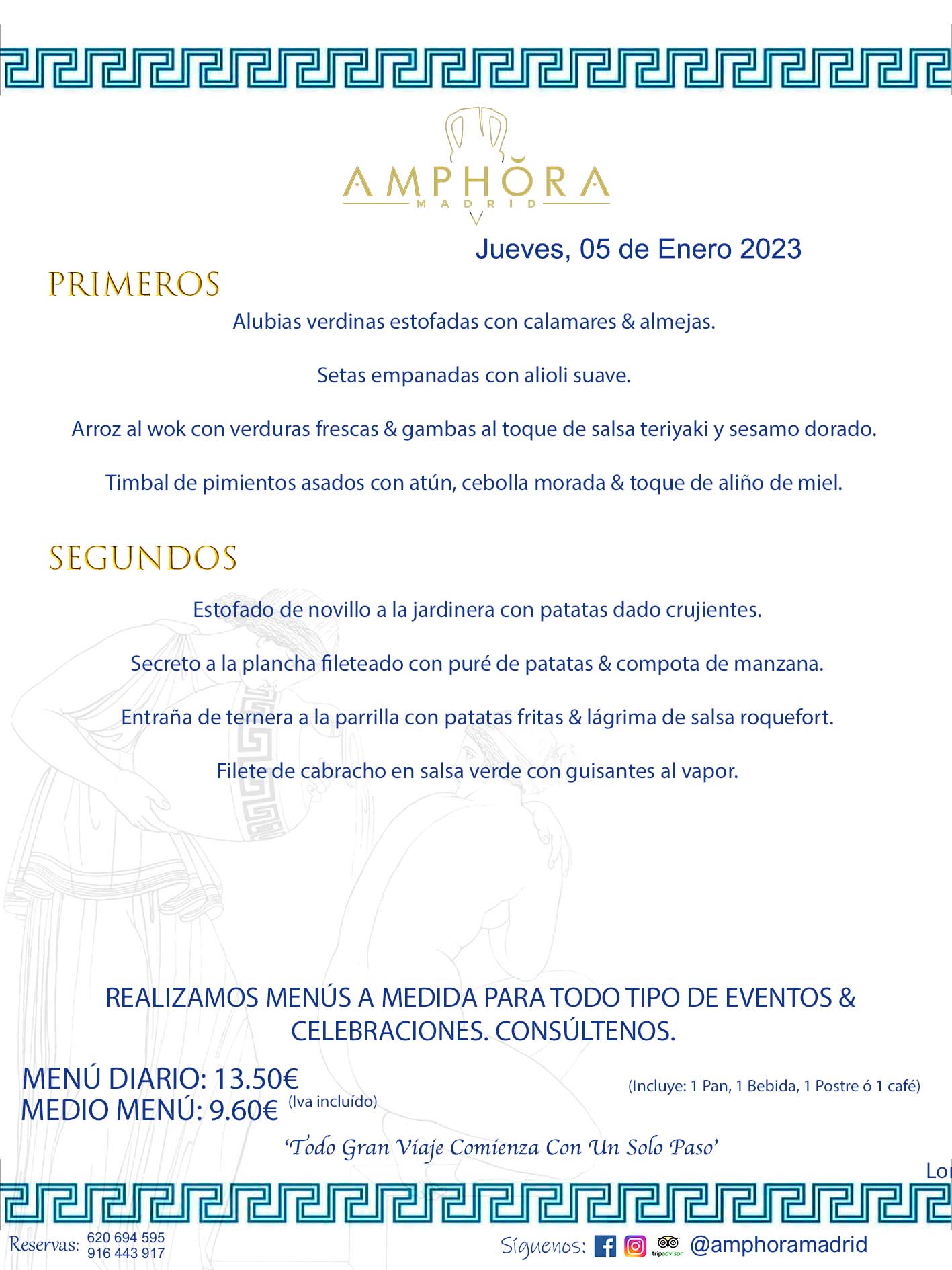 MENU DEL JUEVES DÍA 5 DE ENERO DE 2023 MENÚS DIARIOS MEJORES MENÚS RESTAURANTES ALCORCÓN RESTAURANTE AMPHORA TERRAZA EN ALCORCÓN (DISPONEMOS DE UNA GRAN TERRAZA) Av. Leganés, 54 28923 · Alcorcón · Madrid · España. 91 644 39 17 620 694 595 También realizamos menús especiales a medida personalizados a grupos para todo tipo de eventos, como celebraciones, comidas o cenas de empresas, bautizos, bodas, cumpleaños, cenas o comidas de navidad 2022/2023, etc. Consúltenos o visite nuestras excelentes y amplias instalaciones y les prepararemos el menú más ajustado a sus necesidades y presupuesto. #RestaurantesEventos #RestaurantesMenúsCelebraciones #RestaurantesSalonesBodasBautizosComuniones #MenúsEspecialesparaEventosAlcorcón #MenúsCelebracionesAlcorcón #RestaurantesSalonesMenúsEspecialesGrupos #RestaurantesMenúsCumpleaños #ComidasCenasEmpresasAlcorcón #MenúsparaCenasComidasEventosEmpresasMadrid #MejoresTerrazasMadrid #MejorTerrazaAlcorcónMadrid #PresupuestosMenúsBodasComunionesBautizosAlcorcón #RestaurantesSecretosconEncantoMadrid #RestaurantesMenúsCenasComidasGruposEmpresasNavidadesAlcorcon #SalonesComidasCenasEmpresasAlcorcón #MenúsEventos #MenúsBodas #MenúsComuniones #MenúsCumpleaños #MenúsBautizos #MenúsEventosAlcorcón #MenúsBodasAlcorcón #MenúsComunionesAlcorcón #MenúsCumpleañosAlcorcón #MenúsBautizosAlcorcón #MenúsNavidadAlcorcón #MenúsComidasNavidad #MenúsCenasNavidad #SalonesEventosAlcorcón RESTAURANTES ALCORCÓN CELEBRACIONES EVENTOS CUMPLEAÑOS BODAS COMUNIONES BAUTIZOS, MENÚS ESPECIALES A MEDIDA PARA REUNIONES FAMILIARES EVENTOS CELEBRACIONES BODAS COMUNIONES BAUTIZOS EN ALCORCÓN, RESTAURANTES SALONES GRUPOS COMIDAS CENAS EN ALCORCÓN, RESTAURANTES COMIDAS CENAS EMPRESA ALCORCÓN MADRID, MEJORES TERRAZAS ALCORCÓN, MEJOR TERRAZA ALCORCÓN, RESTAURANTES SECRETOS CON ENCANTO EN MADRID, RESTAURANTES MENUS GRUPOS ESPECIALES COMIDAS CENAS EMPRESAS NAVIDADES ALCORCÓN, CONSÚLTE NUESTROS MENÚS A MEDIDA PARA EVENTOS - REALIZAMOS MENÚS A MEDIDA PARA BODAS, COMUNIONES, BAUTIZOS, CUMPLEAÑOS, CENAS COMIDAS DE EMPRESAS, ETC - NUESTRO RESTAURANTE DIPONE DE UNA EXTRAORDINARIA TERRAZA PARA TODO TIPO DE EVENTOS - NUESTROS SALONES INTERIORES SE ADAPTAN A TODO DE EVENTOS, YA SEAN PARTICULARES COMO DE EMPRESAS - RESTAURANTE PREPARADO PARA TODO TIPO DE EVENTOS DE CLIENTES DE LA ZONA SUR SUROESTE DE MADRID COMO ALCORCÓN MÓSTOLES FUENLABRADA VILLAVICIOSA DE ODÓN POZUELO DE ALARCÓN GETAFE LAS ROZAS MAJADAHONDA - UNO DE LOS MEJORES RESTAURANTES DE MADRID PARA COMER O CENAR A LA CARTA O CON NUESTROS MENÚS - CELEBRE CON NOSOTROS SUS REUNIONES FAMILIARES CUMPLEAÑOS BAUTIZOS COMUNIONES BODAS PRESENTACIONES ETC. PUES SERÁN UN ÉXITO - MEJORES RESTAURANTES SALONES CELEBRACIONES EN ALCORCÓN -RESTAURANTES MENUS GRUPOS COMIDAS CENAS REUNIONES EMPRESAS NAVIDADES 2022 2023 ALCORCÓN ZONA SUR MADRID.