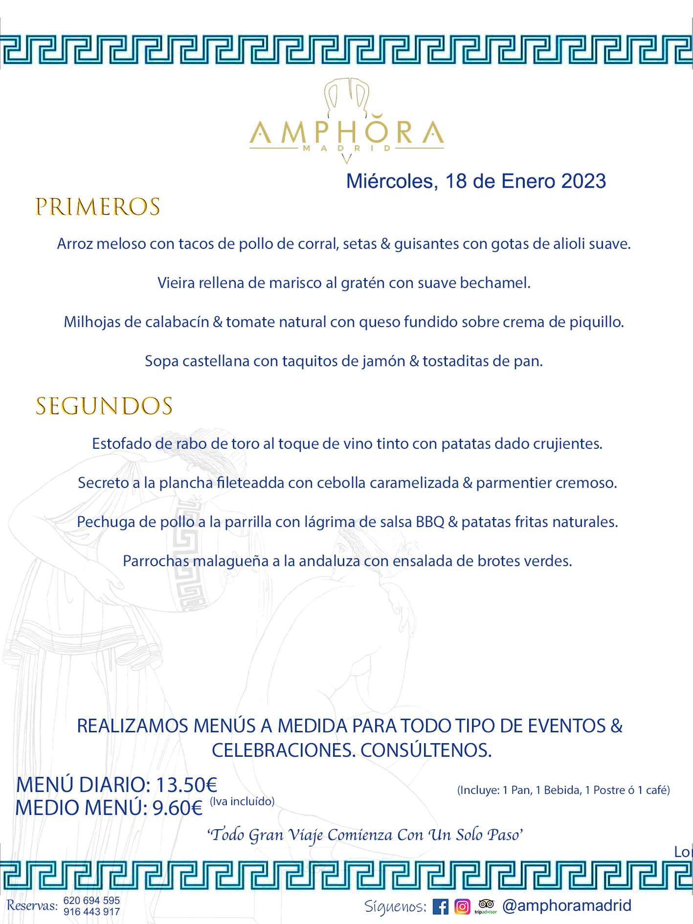 MENU DEL MIÉRCOLES DÍA 18 DE ENERO DE 2023 MENÚS DIARIOS MEJORES MENÚS RESTAURANTES ALCORCÓN RESTAURANTE AMPHORA TERRAZA EN ALCORCÓN (DISPONEMOS DE UNA GRAN TERRAZA) Av. Leganés, 54 28923 · Alcorcón · Madrid · España. 91 644 39 17 620 694 595 También realizamos menús especiales a medida personalizados a grupos para todo tipo de eventos, como celebraciones, comidas o cenas de empresas, bautizos, bodas, cumpleaños, cenas o comidas de navidad 2022/2023, etc. Consúltenos o visite nuestras excelentes y amplias instalaciones y les prepararemos el menú más ajustado a sus necesidades y presupuesto. #RestaurantesEventos #RestaurantesMenúsCelebraciones #RestaurantesSalonesBodasBautizosComuniones #MenúsEspecialesparaEventosAlcorcón #MenúsCelebracionesAlcorcón #RestaurantesSalonesMenúsEspecialesGrupos #RestaurantesMenúsCumpleaños #ComidasCenasEmpresasAlcorcón #MenúsparaCenasComidasEventosEmpresasMadrid #MejoresTerrazasMadrid #MejorTerrazaAlcorcónMadrid #PresupuestosMenúsBodasComunionesBautizosAlcorcón #RestaurantesSecretosconEncantoMadrid #RestaurantesMenúsCenasComidasGruposEmpresasNavidadesAlcorcon #SalonesComidasCenasEmpresasAlcorcón #MenúsEventos #MenúsBodas #MenúsComuniones #MenúsCumpleaños #MenúsBautizos #MenúsEventosAlcorcón #MenúsBodasAlcorcón #MenúsComunionesAlcorcón #MenúsCumpleañosAlcorcón #MenúsBautizosAlcorcón #MenúsNavidadAlcorcón #MenúsComidasNavidad #MenúsCenasNavidad #SalonesEventosAlcorcón RESTAURANTES ALCORCÓN CELEBRACIONES EVENTOS CUMPLEAÑOS BODAS COMUNIONES BAUTIZOS, MENÚS ESPECIALES A MEDIDA PARA REUNIONES FAMILIARES EVENTOS CELEBRACIONES BODAS COMUNIONES BAUTIZOS EN ALCORCÓN, RESTAURANTES SALONES GRUPOS COMIDAS CENAS EN ALCORCÓN, RESTAURANTES COMIDAS CENAS EMPRESA ALCORCÓN MADRID, MEJORES TERRAZAS ALCORCÓN, MEJOR TERRAZA ALCORCÓN, RESTAURANTES SECRETOS CON ENCANTO EN MADRID, RESTAURANTES MENUS GRUPOS ESPECIALES COMIDAS CENAS EMPRESAS NAVIDADES ALCORCÓN, CONSÚLTE NUESTROS MENÚS A MEDIDA PARA EVENTOS - REALIZAMOS MENÚS A MEDIDA PARA BODAS, COMUNIONES, BAUTIZOS, CUMPLEAÑOS, CENAS COMIDAS DE EMPRESAS, ETC - NUESTRO RESTAURANTE DIPONE DE UNA EXTRAORDINARIA TERRAZA PARA TODO TIPO DE EVENTOS - NUESTROS SALONES INTERIORES SE ADAPTAN A TODO DE EVENTOS, YA SEAN PARTICULARES COMO DE EMPRESAS - RESTAURANTE PREPARADO PARA TODO TIPO DE EVENTOS DE CLIENTES DE LA ZONA SUR SUROESTE DE MADRID COMO ALCORCÓN MÓSTOLES FUENLABRADA VILLAVICIOSA DE ODÓN POZUELO DE ALARCÓN GETAFE LAS ROZAS MAJADAHONDA - UNO DE LOS MEJORES RESTAURANTES DE MADRID PARA COMER O CENAR A LA CARTA O CON NUESTROS MENÚS - CELEBRE CON NOSOTROS SUS REUNIONES FAMILIARES CUMPLEAÑOS BAUTIZOS COMUNIONES BODAS PRESENTACIONES ETC. PUES SERÁN UN ÉXITO - MEJORES RESTAURANTES SALONES CELEBRACIONES EN ALCORCÓN -RESTAURANTES MENUS GRUPOS COMIDAS CENAS REUNIONES EMPRESAS NAVIDADES 2022 2023 ALCORCÓN ZONA SUR MADRID.