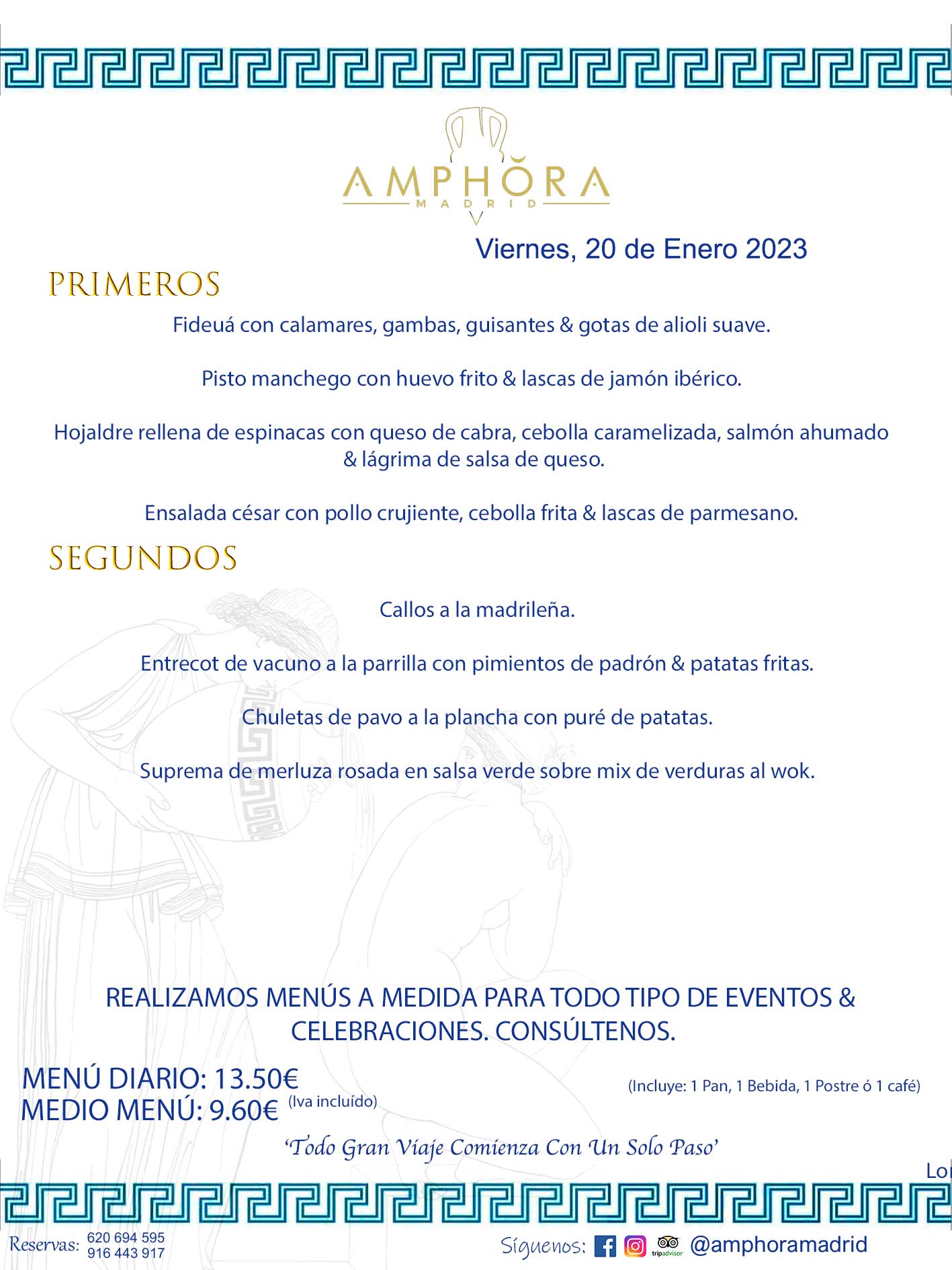 MENU DEL VIERNES DÍA 20 DE ENERO DE 2023 MENÚS DIARIOS MEJORES MENÚS RESTAURANTES ALCORCÓN RESTAURANTE AMPHORA TERRAZA EN ALCORCÓN (DISPONEMOS DE UNA GRAN TERRAZA) Av. Leganés, 54 28923 · Alcorcón · Madrid · España. 91 644 39 17 620 694 595 También realizamos menús especiales a medida personalizados a grupos para todo tipo de eventos, como celebraciones, comidas o cenas de empresas, bautizos, bodas, cumpleaños, cenas o comidas de navidad 2022/2023, etc. Consúltenos o visite nuestras excelentes y amplias instalaciones y les prepararemos el menú más ajustado a sus necesidades y presupuesto. #RestaurantesEventos #RestaurantesMenúsCelebraciones #RestaurantesSalonesBodasBautizosComuniones #MenúsEspecialesparaEventosAlcorcón #MenúsCelebracionesAlcorcón #RestaurantesSalonesMenúsEspecialesGrupos #RestaurantesMenúsCumpleaños #ComidasCenasEmpresasAlcorcón #MenúsparaCenasComidasEventosEmpresasMadrid #MejoresTerrazasMadrid #MejorTerrazaAlcorcónMadrid #PresupuestosMenúsBodasComunionesBautizosAlcorcón #RestaurantesSecretosconEncantoMadrid #RestaurantesMenúsCenasComidasGruposEmpresasNavidadesAlcorcon #SalonesComidasCenasEmpresasAlcorcón #MenúsEventos #MenúsBodas #MenúsComuniones #MenúsCumpleaños #MenúsBautizos #MenúsEventosAlcorcón #MenúsBodasAlcorcón #MenúsComunionesAlcorcón #MenúsCumpleañosAlcorcón #MenúsBautizosAlcorcón #MenúsNavidadAlcorcón #MenúsComidasNavidad #MenúsCenasNavidad #SalonesEventosAlcorcón RESTAURANTES ALCORCÓN CELEBRACIONES EVENTOS CUMPLEAÑOS BODAS COMUNIONES BAUTIZOS, MENÚS ESPECIALES A MEDIDA PARA REUNIONES FAMILIARES EVENTOS CELEBRACIONES BODAS COMUNIONES BAUTIZOS EN ALCORCÓN, RESTAURANTES SALONES GRUPOS COMIDAS CENAS EN ALCORCÓN, RESTAURANTES COMIDAS CENAS EMPRESA ALCORCÓN MADRID, MEJORES TERRAZAS ALCORCÓN, MEJOR TERRAZA ALCORCÓN, RESTAURANTES SECRETOS CON ENCANTO EN MADRID, RESTAURANTES MENUS GRUPOS ESPECIALES COMIDAS CENAS EMPRESAS NAVIDADES ALCORCÓN, CONSÚLTE NUESTROS MENÚS A MEDIDA PARA EVENTOS - REALIZAMOS MENÚS A MEDIDA PARA BODAS, COMUNIONES, BAUTIZOS, CUMPLEAÑOS, CENAS COMIDAS DE EMPRESAS, ETC - NUESTRO RESTAURANTE DIPONE DE UNA EXTRAORDINARIA TERRAZA PARA TODO TIPO DE EVENTOS - NUESTROS SALONES INTERIORES SE ADAPTAN A TODO DE EVENTOS, YA SEAN PARTICULARES COMO DE EMPRESAS - RESTAURANTE PREPARADO PARA TODO TIPO DE EVENTOS DE CLIENTES DE LA ZONA SUR SUROESTE DE MADRID COMO ALCORCÓN MÓSTOLES FUENLABRADA VILLAVICIOSA DE ODÓN POZUELO DE ALARCÓN GETAFE LAS ROZAS MAJADAHONDA - UNO DE LOS MEJORES RESTAURANTES DE MADRID PARA COMER O CENAR A LA CARTA O CON NUESTROS MENÚS - CELEBRE CON NOSOTROS SUS REUNIONES FAMILIARES CUMPLEAÑOS BAUTIZOS COMUNIONES BODAS PRESENTACIONES ETC. PUES SERÁN UN ÉXITO - MEJORES RESTAURANTES SALONES CELEBRACIONES EN ALCORCÓN -RESTAURANTES MENUS GRUPOS COMIDAS CENAS REUNIONES EMPRESAS NAVIDADES 2022 2023 ALCORCÓN ZONA SUR MADRID.