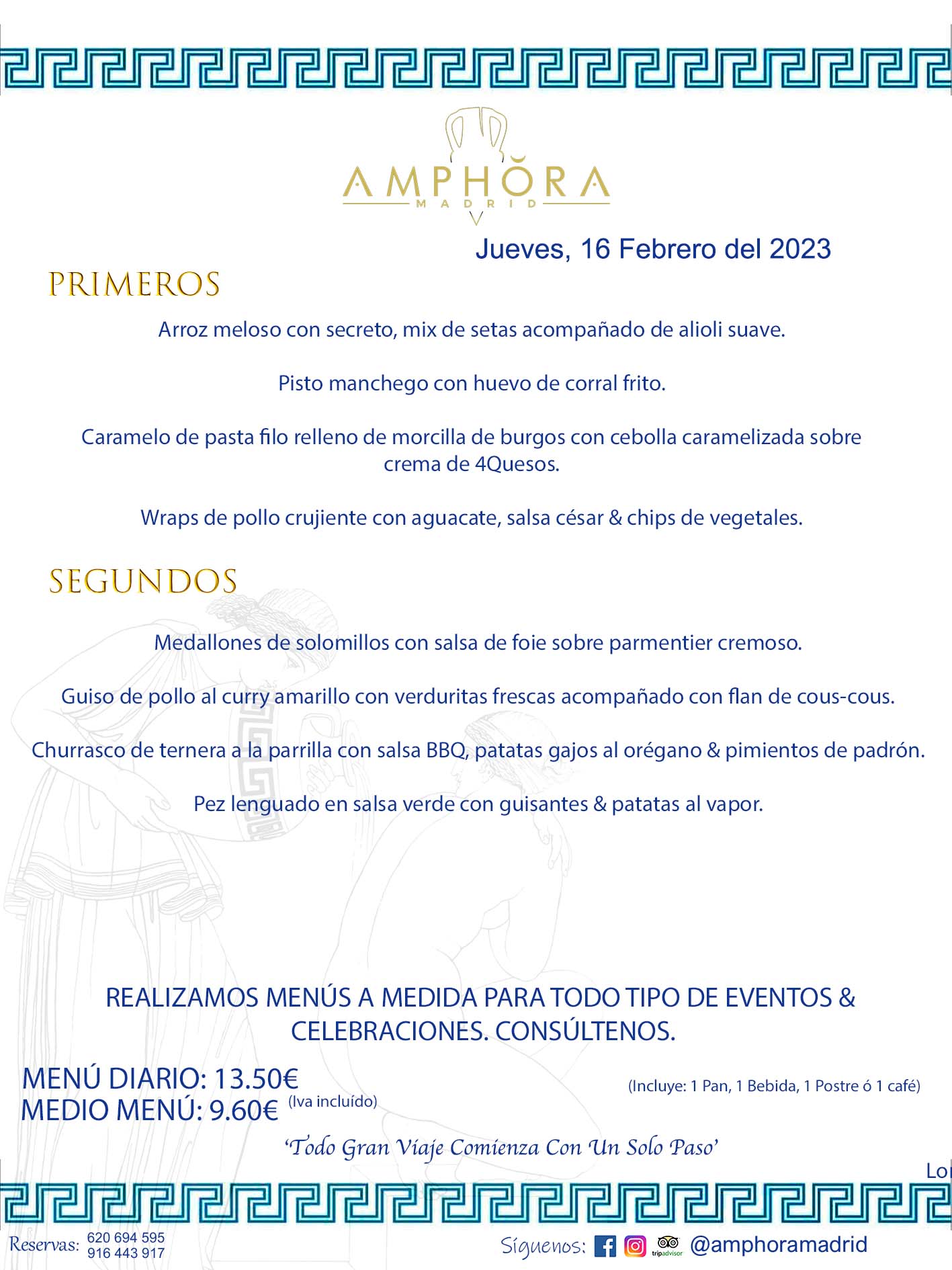 MENU DEL JUEVES DÍA 16 DE FEBRERO DE 2023 MENÚS DIARIOS MEJORES MENÚS RESTAURANTES ALCORCÓN RESTAURANTE AMPHORA TERRAZA EN ALCORCÓN (DISPONEMOS DE UNA GRAN TERRAZA) Av. Leganés, 54 28923 · Alcorcón · Madrid · España. 91 644 39 17 620 694 595 También realizamos menús especiales a medida personalizados a grupos para todo tipo de eventos, como celebraciones, comidas o cenas de empresas, bautizos, bodas, cumpleaños, cenas o comidas de navidad 2022/2023, etc. Consúltenos o visite nuestras excelentes y amplias instalaciones y les prepararemos el menú más ajustado a sus necesidades y presupuesto. #RestaurantesEventos #RestaurantesMenúsCelebraciones #RestaurantesSalonesBodasBautizosComuniones #MenúsEspecialesparaEventosAlcorcón #MenúsCelebracionesAlcorcón #RestaurantesSalonesMenúsEspecialesGrupos #RestaurantesMenúsCumpleaños #ComidasCenasEmpresasAlcorcón #MenúsparaCenasComidasEventosEmpresasMadrid #MejoresTerrazasMadrid #MejorTerrazaAlcorcónMadrid #PresupuestosMenúsBodasComunionesBautizosAlcorcón #RestaurantesSecretosconEncantoMadrid #RestaurantesMenúsCenasComidasGruposEmpresasNavidadesAlcorcon #SalonesComidasCenasEmpresasAlcorcón #MenúsEventos #MenúsBodas #MenúsComuniones #MenúsCumpleaños #MenúsBautizos #MenúsEventosAlcorcón #MenúsBodasAlcorcón #MenúsComunionesAlcorcón #MenúsCumpleañosAlcorcón #MenúsBautizosAlcorcón #MenúsNavidadAlcorcón #MenúsComidasNavidad #MenúsCenasNavidad #SalonesEventosAlcorcón RESTAURANTES ALCORCÓN CELEBRACIONES EVENTOS CUMPLEAÑOS BODAS COMUNIONES BAUTIZOS, MENÚS ESPECIALES A MEDIDA PARA REUNIONES FAMILIARES EVENTOS CELEBRACIONES BODAS COMUNIONES BAUTIZOS EN ALCORCÓN, RESTAURANTES SALONES GRUPOS COMIDAS CENAS EN ALCORCÓN, RESTAURANTES COMIDAS CENAS EMPRESA ALCORCÓN MADRID, MEJORES TERRAZAS ALCORCÓN, MEJOR TERRAZA ALCORCÓN, RESTAURANTES SECRETOS CON ENCANTO EN MADRID, RESTAURANTES MENUS GRUPOS ESPECIALES COMIDAS CENAS EMPRESAS NAVIDADES ALCORCÓN, CONSÚLTE NUESTROS MENÚS A MEDIDA PARA EVENTOS - REALIZAMOS MENÚS A MEDIDA PARA BODAS, COMUNIONES, BAUTIZOS, CUMPLEAÑOS, CENAS COMIDAS DE EMPRESAS, ETC - NUESTRO RESTAURANTE DIPONE DE UNA EXTRAORDINARIA TERRAZA PARA TODO TIPO DE EVENTOS - NUESTROS SALONES INTERIORES SE ADAPTAN A TODO DE EVENTOS, YA SEAN PARTICULARES COMO DE EMPRESAS - RESTAURANTE PREPARADO PARA TODO TIPO DE EVENTOS DE CLIENTES DE LA ZONA SUR SUROESTE DE MADRID COMO ALCORCÓN MÓSTOLES FUENLABRADA VILLAVICIOSA DE ODÓN POZUELO DE ALARCÓN GETAFE LAS ROZAS MAJADAHONDA - UNO DE LOS MEJORES RESTAURANTES DE MADRID PARA COMER O CENAR A LA CARTA O CON NUESTROS MENÚS - CELEBRE CON NOSOTROS SUS REUNIONES FAMILIARES CUMPLEAÑOS BAUTIZOS COMUNIONES BODAS PRESENTACIONES ETC. PUES SERÁN UN ÉXITO - MEJORES RESTAURANTES SALONES CELEBRACIONES EN ALCORCÓN -RESTAURANTES MENUS GRUPOS COMIDAS CENAS REUNIONES EMPRESAS NAVIDADES 2022 2023 ALCORCÓN ZONA SUR MADRID.