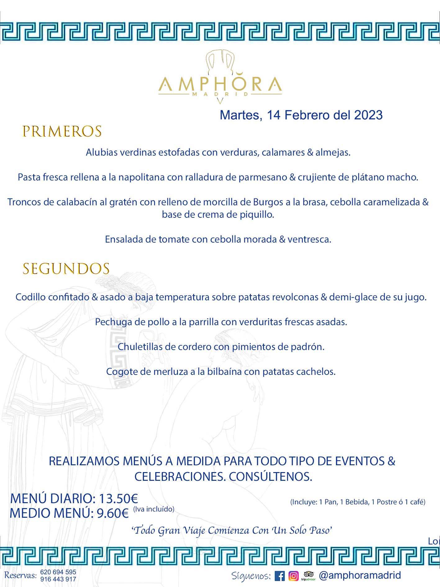 MENU DEL MARTES DÍA 14 DE FEBRERO DE 2023 MENÚS DIARIOS MEJORES MENÚS RESTAURANTES ALCORCÓN RESTAURANTE AMPHORA TERRAZA EN ALCORCÓN (DISPONEMOS DE UNA GRAN TERRAZA) Av. Leganés, 54 28923 · Alcorcón · Madrid · España. 91 644 39 17 620 694 595 También realizamos menús especiales a medida personalizados a grupos para todo tipo de eventos, como celebraciones, comidas o cenas de empresas, bautizos, bodas, cumpleaños, cenas o comidas de navidad 2022/2023, etc. Consúltenos o visite nuestras excelentes y amplias instalaciones y les prepararemos el menú más ajustado a sus necesidades y presupuesto. #RestaurantesEventos #RestaurantesMenúsCelebraciones #RestaurantesSalonesBodasBautizosComuniones #MenúsEspecialesparaEventosAlcorcón #MenúsCelebracionesAlcorcón #RestaurantesSalonesMenúsEspecialesGrupos #RestaurantesMenúsCumpleaños #ComidasCenasEmpresasAlcorcón #MenúsparaCenasComidasEventosEmpresasMadrid #MejoresTerrazasMadrid #MejorTerrazaAlcorcónMadrid #PresupuestosMenúsBodasComunionesBautizosAlcorcón #RestaurantesSecretosconEncantoMadrid #RestaurantesMenúsCenasComidasGruposEmpresasNavidadesAlcorcon #SalonesComidasCenasEmpresasAlcorcón #MenúsEventos #MenúsBodas #MenúsComuniones #MenúsCumpleaños #MenúsBautizos #MenúsEventosAlcorcón #MenúsBodasAlcorcón #MenúsComunionesAlcorcón #MenúsCumpleañosAlcorcón #MenúsBautizosAlcorcón #MenúsNavidadAlcorcón #MenúsComidasNavidad #MenúsCenasNavidad #SalonesEventosAlcorcón RESTAURANTES ALCORCÓN CELEBRACIONES EVENTOS CUMPLEAÑOS BODAS COMUNIONES BAUTIZOS, MENÚS ESPECIALES A MEDIDA PARA REUNIONES FAMILIARES EVENTOS CELEBRACIONES BODAS COMUNIONES BAUTIZOS EN ALCORCÓN, RESTAURANTES SALONES GRUPOS COMIDAS CENAS EN ALCORCÓN, RESTAURANTES COMIDAS CENAS EMPRESA ALCORCÓN MADRID, MEJORES TERRAZAS ALCORCÓN, MEJOR TERRAZA ALCORCÓN, RESTAURANTES SECRETOS CON ENCANTO EN MADRID, RESTAURANTES MENUS GRUPOS ESPECIALES COMIDAS CENAS EMPRESAS NAVIDADES ALCORCÓN, CONSÚLTE NUESTROS MENÚS A MEDIDA PARA EVENTOS - REALIZAMOS MENÚS A MEDIDA PARA BODAS, COMUNIONES, BAUTIZOS, CUMPLEAÑOS, CENAS COMIDAS DE EMPRESAS, ETC - NUESTRO RESTAURANTE DIPONE DE UNA EXTRAORDINARIA TERRAZA PARA TODO TIPO DE EVENTOS - NUESTROS SALONES INTERIORES SE ADAPTAN A TODO DE EVENTOS, YA SEAN PARTICULARES COMO DE EMPRESAS - RESTAURANTE PREPARADO PARA TODO TIPO DE EVENTOS DE CLIENTES DE LA ZONA SUR SUROESTE DE MADRID COMO ALCORCÓN MÓSTOLES FUENLABRADA VILLAVICIOSA DE ODÓN POZUELO DE ALARCÓN GETAFE LAS ROZAS MAJADAHONDA - UNO DE LOS MEJORES RESTAURANTES DE MADRID PARA COMER O CENAR A LA CARTA O CON NUESTROS MENÚS - CELEBRE CON NOSOTROS SUS REUNIONES FAMILIARES CUMPLEAÑOS BAUTIZOS COMUNIONES BODAS PRESENTACIONES ETC. PUES SERÁN UN ÉXITO - MEJORES RESTAURANTES SALONES CELEBRACIONES EN ALCORCÓN -RESTAURANTES MENUS GRUPOS COMIDAS CENAS REUNIONES EMPRESAS NAVIDADES 2022 2023 ALCORCÓN ZONA SUR MADRID.