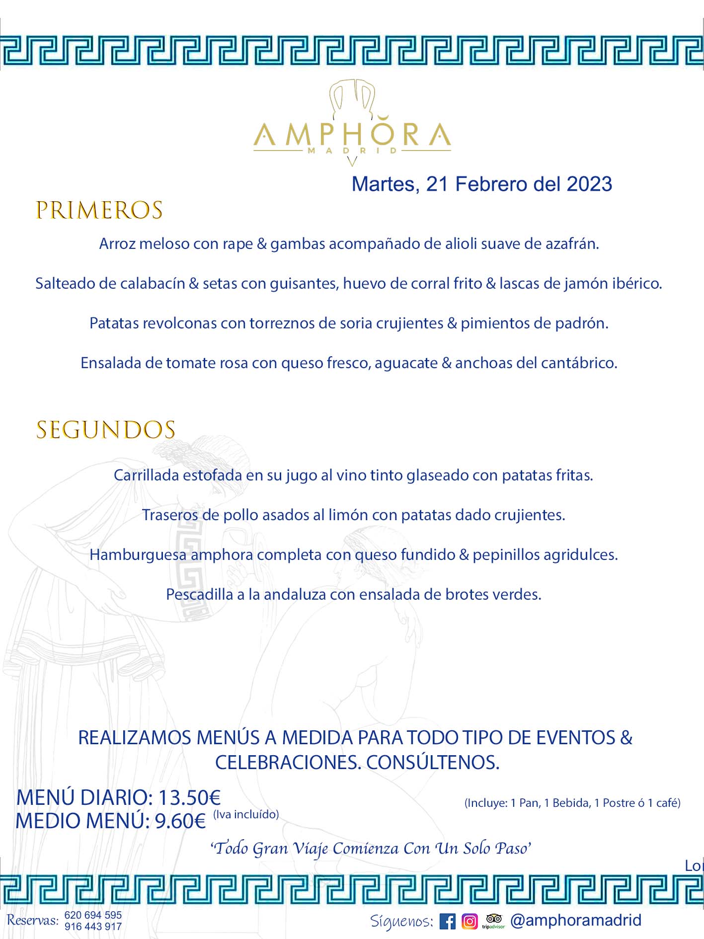 MENU DEL MARTES DÍA 21 DE FEBRERO DE 2023 MENÚS DIARIOS MEJORES MENÚS RESTAURANTES ALCORCÓN RESTAURANTE AMPHORA TERRAZA EN ALCORCÓN (DISPONEMOS DE UNA GRAN TERRAZA) Av. Leganés, 54 28923 · Alcorcón · Madrid · España. 91 644 39 17 620 694 595 También realizamos menús especiales a medida personalizados a grupos para todo tipo de eventos, como celebraciones, comidas o cenas de empresas, bautizos, bodas, cumpleaños, cenas o comidas de navidad 2022/2023, etc. Consúltenos o visite nuestras excelentes y amplias instalaciones y les prepararemos el menú más ajustado a sus necesidades y presupuesto. #RestaurantesEventos #RestaurantesMenúsCelebraciones #RestaurantesSalonesBodasBautizosComuniones #MenúsEspecialesparaEventosAlcorcón #MenúsCelebracionesAlcorcón #RestaurantesSalonesMenúsEspecialesGrupos #RestaurantesMenúsCumpleaños #ComidasCenasEmpresasAlcorcón #MenúsparaCenasComidasEventosEmpresasMadrid #MejoresTerrazasMadrid #MejorTerrazaAlcorcónMadrid #PresupuestosMenúsBodasComunionesBautizosAlcorcón #RestaurantesSecretosconEncantoMadrid #RestaurantesMenúsCenasComidasGruposEmpresasNavidadesAlcorcon #SalonesComidasCenasEmpresasAlcorcón #MenúsEventos #MenúsBodas #MenúsComuniones #MenúsCumpleaños #MenúsBautizos #MenúsEventosAlcorcón #MenúsBodasAlcorcón #MenúsComunionesAlcorcón #MenúsCumpleañosAlcorcón #MenúsBautizosAlcorcón #MenúsNavidadAlcorcón #MenúsComidasNavidad #MenúsCenasNavidad #SalonesEventosAlcorcón RESTAURANTES ALCORCÓN CELEBRACIONES EVENTOS CUMPLEAÑOS BODAS COMUNIONES BAUTIZOS, MENÚS ESPECIALES A MEDIDA PARA REUNIONES FAMILIARES EVENTOS CELEBRACIONES BODAS COMUNIONES BAUTIZOS EN ALCORCÓN, RESTAURANTES SALONES GRUPOS COMIDAS CENAS EN ALCORCÓN, RESTAURANTES COMIDAS CENAS EMPRESA ALCORCÓN MADRID, MEJORES TERRAZAS ALCORCÓN, MEJOR TERRAZA ALCORCÓN, RESTAURANTES SECRETOS CON ENCANTO EN MADRID, RESTAURANTES MENUS GRUPOS ESPECIALES COMIDAS CENAS EMPRESAS NAVIDADES ALCORCÓN, CONSÚLTE NUESTROS MENÚS A MEDIDA PARA EVENTOS - REALIZAMOS MENÚS A MEDIDA PARA BODAS, COMUNIONES, BAUTIZOS, CUMPLEAÑOS, CENAS COMIDAS DE EMPRESAS, ETC - NUESTRO RESTAURANTE DIPONE DE UNA EXTRAORDINARIA TERRAZA PARA TODO TIPO DE EVENTOS - NUESTROS SALONES INTERIORES SE ADAPTAN A TODO DE EVENTOS, YA SEAN PARTICULARES COMO DE EMPRESAS - RESTAURANTE PREPARADO PARA TODO TIPO DE EVENTOS DE CLIENTES DE LA ZONA SUR SUROESTE DE MADRID COMO ALCORCÓN MÓSTOLES FUENLABRADA VILLAVICIOSA DE ODÓN POZUELO DE ALARCÓN GETAFE LAS ROZAS MAJADAHONDA - UNO DE LOS MEJORES RESTAURANTES DE MADRID PARA COMER O CENAR A LA CARTA O CON NUESTROS MENÚS - CELEBRE CON NOSOTROS SUS REUNIONES FAMILIARES CUMPLEAÑOS BAUTIZOS COMUNIONES BODAS PRESENTACIONES ETC. PUES SERÁN UN ÉXITO - MEJORES RESTAURANTES SALONES CELEBRACIONES EN ALCORCÓN -RESTAURANTES MENUS GRUPOS COMIDAS CENAS REUNIONES EMPRESAS NAVIDADES 2022 2023 ALCORCÓN ZONA SUR MADRID.