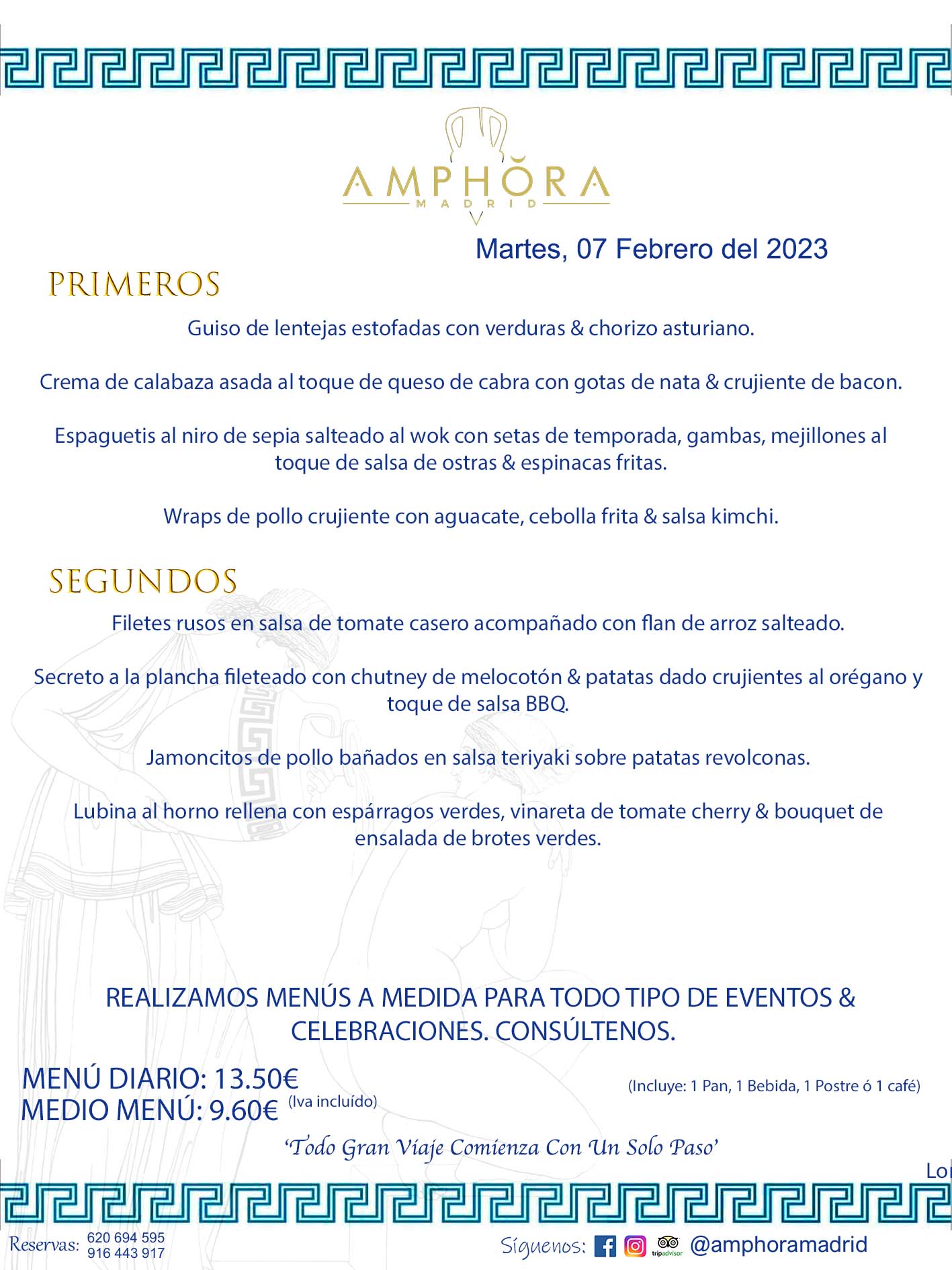 MENU DEL MARTES DÍA 7 DE FEBRERO DE 2023 MENÚS DIARIOS MEJORES MENÚS RESTAURANTES ALCORCÓN RESTAURANTE AMPHORA TERRAZA EN ALCORCÓN (DISPONEMOS DE UNA GRAN TERRAZA) Av. Leganés, 54 28923 · Alcorcón · Madrid · España. 91 644 39 17 620 694 595 También realizamos menús especiales a medida personalizados a grupos para todo tipo de eventos, como celebraciones, comidas o cenas de empresas, bautizos, bodas, cumpleaños, cenas o comidas de navidad 2022/2023, etc. Consúltenos o visite nuestras excelentes y amplias instalaciones y les prepararemos el menú más ajustado a sus necesidades y presupuesto. #RestaurantesEventos #RestaurantesMenúsCelebraciones #RestaurantesSalonesBodasBautizosComuniones #MenúsEspecialesparaEventosAlcorcón #MenúsCelebracionesAlcorcón #RestaurantesSalonesMenúsEspecialesGrupos #RestaurantesMenúsCumpleaños #ComidasCenasEmpresasAlcorcón #MenúsparaCenasComidasEventosEmpresasMadrid #MejoresTerrazasMadrid #MejorTerrazaAlcorcónMadrid #PresupuestosMenúsBodasComunionesBautizosAlcorcón #RestaurantesSecretosconEncantoMadrid #RestaurantesMenúsCenasComidasGruposEmpresasNavidadesAlcorcon #SalonesComidasCenasEmpresasAlcorcón #MenúsEventos #MenúsBodas #MenúsComuniones #MenúsCumpleaños #MenúsBautizos #MenúsEventosAlcorcón #MenúsBodasAlcorcón #MenúsComunionesAlcorcón #MenúsCumpleañosAlcorcón #MenúsBautizosAlcorcón #MenúsNavidadAlcorcón #MenúsComidasNavidad #MenúsCenasNavidad #SalonesEventosAlcorcón RESTAURANTES ALCORCÓN CELEBRACIONES EVENTOS CUMPLEAÑOS BODAS COMUNIONES BAUTIZOS, MENÚS ESPECIALES A MEDIDA PARA REUNIONES FAMILIARES EVENTOS CELEBRACIONES BODAS COMUNIONES BAUTIZOS EN ALCORCÓN, RESTAURANTES SALONES GRUPOS COMIDAS CENAS EN ALCORCÓN, RESTAURANTES COMIDAS CENAS EMPRESA ALCORCÓN MADRID, MEJORES TERRAZAS ALCORCÓN, MEJOR TERRAZA ALCORCÓN, RESTAURANTES SECRETOS CON ENCANTO EN MADRID, RESTAURANTES MENUS GRUPOS ESPECIALES COMIDAS CENAS EMPRESAS NAVIDADES ALCORCÓN, CONSÚLTE NUESTROS MENÚS A MEDIDA PARA EVENTOS - REALIZAMOS MENÚS A MEDIDA PARA BODAS, COMUNIONES, BAUTIZOS, CUMPLEAÑOS, CENAS COMIDAS DE EMPRESAS, ETC - NUESTRO RESTAURANTE DIPONE DE UNA EXTRAORDINARIA TERRAZA PARA TODO TIPO DE EVENTOS - NUESTROS SALONES INTERIORES SE ADAPTAN A TODO DE EVENTOS, YA SEAN PARTICULARES COMO DE EMPRESAS - RESTAURANTE PREPARADO PARA TODO TIPO DE EVENTOS DE CLIENTES DE LA ZONA SUR SUROESTE DE MADRID COMO ALCORCÓN MÓSTOLES FUENLABRADA VILLAVICIOSA DE ODÓN POZUELO DE ALARCÓN GETAFE LAS ROZAS MAJADAHONDA - UNO DE LOS MEJORES RESTAURANTES DE MADRID PARA COMER O CENAR A LA CARTA O CON NUESTROS MENÚS - CELEBRE CON NOSOTROS SUS REUNIONES FAMILIARES CUMPLEAÑOS BAUTIZOS COMUNIONES BODAS PRESENTACIONES ETC. PUES SERÁN UN ÉXITO - MEJORES RESTAURANTES SALONES CELEBRACIONES EN ALCORCÓN -RESTAURANTES MENUS GRUPOS COMIDAS CENAS REUNIONES EMPRESAS NAVIDADES 2022 2023 ALCORCÓN ZONA SUR MADRID.