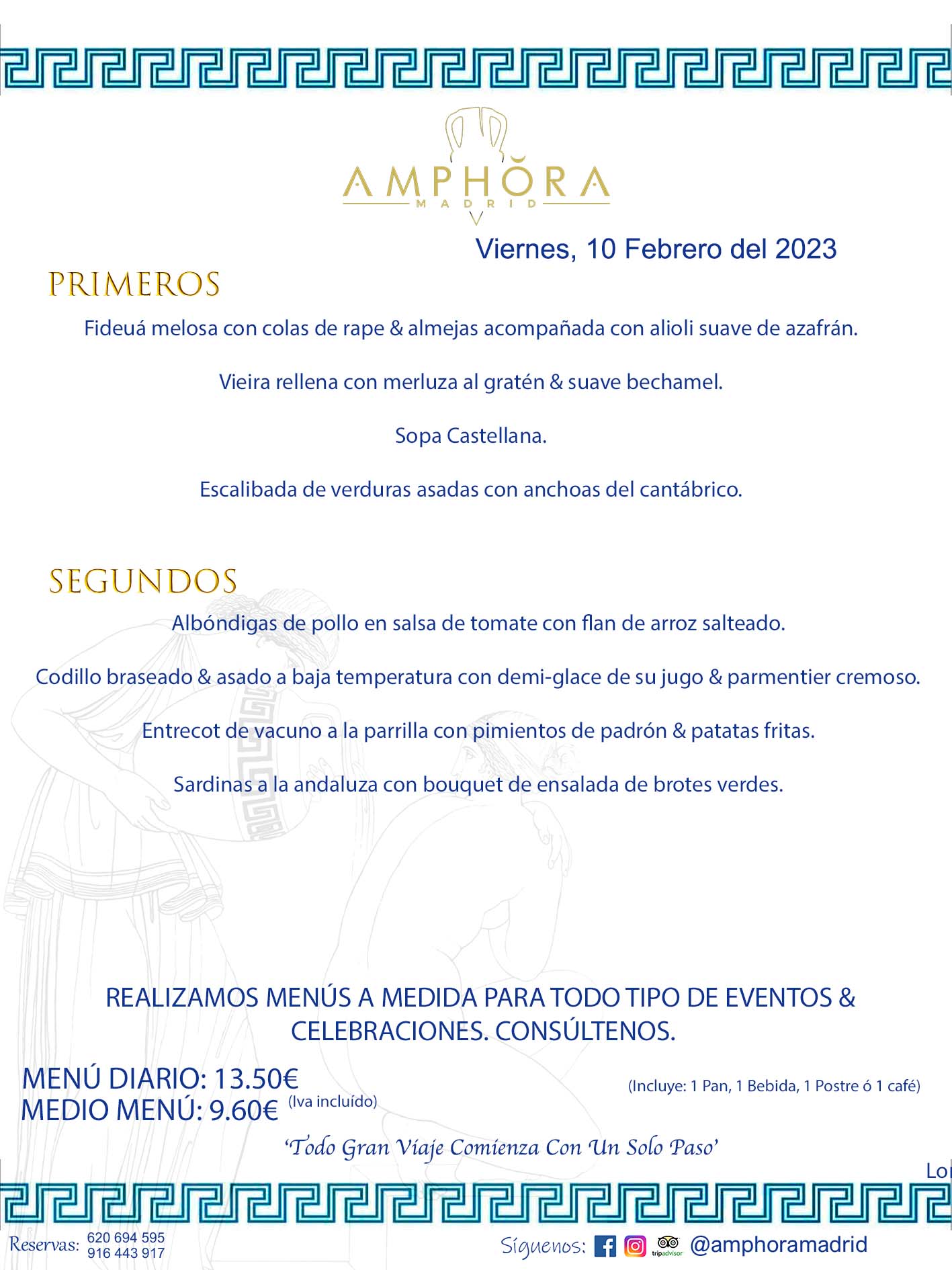 MENU DEL VIERNES DÍA 10 DE FEBRERO DE 2023 MENÚS DIARIOS MEJORES MENÚS RESTAURANTES ALCORCÓN RESTAURANTE AMPHORA TERRAZA EN ALCORCÓN (DISPONEMOS DE UNA GRAN TERRAZA) Av. Leganés, 54 28923 · Alcorcón · Madrid · España. 91 644 39 17 620 694 595 También realizamos menús especiales a medida personalizados a grupos para todo tipo de eventos, como celebraciones, comidas o cenas de empresas, bautizos, bodas, cumpleaños, cenas o comidas de navidad 2022/2023, etc. Consúltenos o visite nuestras excelentes y amplias instalaciones y les prepararemos el menú más ajustado a sus necesidades y presupuesto. #RestaurantesEventos #RestaurantesMenúsCelebraciones #RestaurantesSalonesBodasBautizosComuniones #MenúsEspecialesparaEventosAlcorcón #MenúsCelebracionesAlcorcón #RestaurantesSalonesMenúsEspecialesGrupos #RestaurantesMenúsCumpleaños #ComidasCenasEmpresasAlcorcón #MenúsparaCenasComidasEventosEmpresasMadrid #MejoresTerrazasMadrid #MejorTerrazaAlcorcónMadrid #PresupuestosMenúsBodasComunionesBautizosAlcorcón #RestaurantesSecretosconEncantoMadrid #RestaurantesMenúsCenasComidasGruposEmpresasNavidadesAlcorcon #SalonesComidasCenasEmpresasAlcorcón #MenúsEventos #MenúsBodas #MenúsComuniones #MenúsCumpleaños #MenúsBautizos #MenúsEventosAlcorcón #MenúsBodasAlcorcón #MenúsComunionesAlcorcón #MenúsCumpleañosAlcorcón #MenúsBautizosAlcorcón #MenúsNavidadAlcorcón #MenúsComidasNavidad #MenúsCenasNavidad #SalonesEventosAlcorcón RESTAURANTES ALCORCÓN CELEBRACIONES EVENTOS CUMPLEAÑOS BODAS COMUNIONES BAUTIZOS, MENÚS ESPECIALES A MEDIDA PARA REUNIONES FAMILIARES EVENTOS CELEBRACIONES BODAS COMUNIONES BAUTIZOS EN ALCORCÓN, RESTAURANTES SALONES GRUPOS COMIDAS CENAS EN ALCORCÓN, RESTAURANTES COMIDAS CENAS EMPRESA ALCORCÓN MADRID, MEJORES TERRAZAS ALCORCÓN, MEJOR TERRAZA ALCORCÓN, RESTAURANTES SECRETOS CON ENCANTO EN MADRID, RESTAURANTES MENUS GRUPOS ESPECIALES COMIDAS CENAS EMPRESAS NAVIDADES ALCORCÓN, CONSÚLTE NUESTROS MENÚS A MEDIDA PARA EVENTOS - REALIZAMOS MENÚS A MEDIDA PARA BODAS, COMUNIONES, BAUTIZOS, CUMPLEAÑOS, CENAS COMIDAS DE EMPRESAS, ETC - NUESTRO RESTAURANTE DIPONE DE UNA EXTRAORDINARIA TERRAZA PARA TODO TIPO DE EVENTOS - NUESTROS SALONES INTERIORES SE ADAPTAN A TODO DE EVENTOS, YA SEAN PARTICULARES COMO DE EMPRESAS - RESTAURANTE PREPARADO PARA TODO TIPO DE EVENTOS DE CLIENTES DE LA ZONA SUR SUROESTE DE MADRID COMO ALCORCÓN MÓSTOLES FUENLABRADA VILLAVICIOSA DE ODÓN POZUELO DE ALARCÓN GETAFE LAS ROZAS MAJADAHONDA - UNO DE LOS MEJORES RESTAURANTES DE MADRID PARA COMER O CENAR A LA CARTA O CON NUESTROS MENÚS - CELEBRE CON NOSOTROS SUS REUNIONES FAMILIARES CUMPLEAÑOS BAUTIZOS COMUNIONES BODAS PRESENTACIONES ETC. PUES SERÁN UN ÉXITO - MEJORES RESTAURANTES SALONES CELEBRACIONES EN ALCORCÓN -RESTAURANTES MENUS GRUPOS COMIDAS CENAS REUNIONES EMPRESAS NAVIDADES 2022 2023 ALCORCÓN ZONA SUR MADRID.