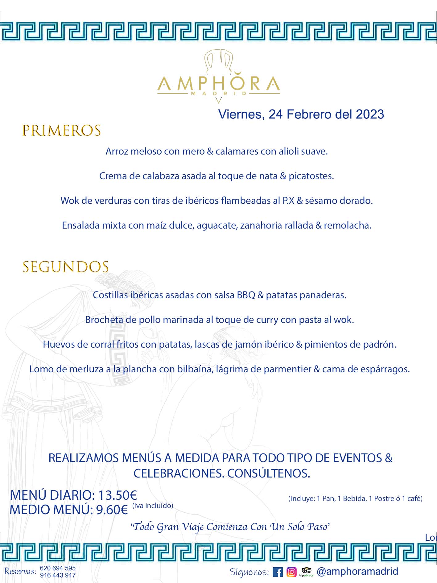 MENU DEL VIERNES DÍA 24 DE FEBRERO DE 2023 MENÚS DIARIOS MEJORES MENÚS RESTAURANTES ALCORCÓN RESTAURANTE AMPHORA TERRAZA EN ALCORCÓN (DISPONEMOS DE UNA GRAN TERRAZA) Av. Leganés, 54 28923 · Alcorcón · Madrid · España. 91 644 39 17 620 694 595 También realizamos menús especiales a medida personalizados a grupos para todo tipo de eventos, como celebraciones, comidas o cenas de empresas, bautizos, bodas, cumpleaños, cenas o comidas de navidad 2022/2023, etc. Consúltenos o visite nuestras excelentes y amplias instalaciones y les prepararemos el menú más ajustado a sus necesidades y presupuesto. #RestaurantesEventos #RestaurantesMenúsCelebraciones #RestaurantesSalonesBodasBautizosComuniones #MenúsEspecialesparaEventosAlcorcón #MenúsCelebracionesAlcorcón #RestaurantesSalonesMenúsEspecialesGrupos #RestaurantesMenúsCumpleaños #ComidasCenasEmpresasAlcorcón #MenúsparaCenasComidasEventosEmpresasMadrid #MejoresTerrazasMadrid #MejorTerrazaAlcorcónMadrid #PresupuestosMenúsBodasComunionesBautizosAlcorcón #RestaurantesSecretosconEncantoMadrid #RestaurantesMenúsCenasComidasGruposEmpresasNavidadesAlcorcon #SalonesComidasCenasEmpresasAlcorcón #MenúsEventos #MenúsBodas #MenúsComuniones #MenúsCumpleaños #MenúsBautizos #MenúsEventosAlcorcón #MenúsBodasAlcorcón #MenúsComunionesAlcorcón #MenúsCumpleañosAlcorcón #MenúsBautizosAlcorcón #MenúsNavidadAlcorcón #MenúsComidasNavidad #MenúsCenasNavidad #SalonesEventosAlcorcón RESTAURANTES ALCORCÓN CELEBRACIONES EVENTOS CUMPLEAÑOS BODAS COMUNIONES BAUTIZOS, MENÚS ESPECIALES A MEDIDA PARA REUNIONES FAMILIARES EVENTOS CELEBRACIONES BODAS COMUNIONES BAUTIZOS EN ALCORCÓN, RESTAURANTES SALONES GRUPOS COMIDAS CENAS EN ALCORCÓN, RESTAURANTES COMIDAS CENAS EMPRESA ALCORCÓN MADRID, MEJORES TERRAZAS ALCORCÓN, MEJOR TERRAZA ALCORCÓN, RESTAURANTES SECRETOS CON ENCANTO EN MADRID, RESTAURANTES MENUS GRUPOS ESPECIALES COMIDAS CENAS EMPRESAS NAVIDADES ALCORCÓN, CONSÚLTE NUESTROS MENÚS A MEDIDA PARA EVENTOS - REALIZAMOS MENÚS A MEDIDA PARA BODAS, COMUNIONES, BAUTIZOS, CUMPLEAÑOS, CENAS COMIDAS DE EMPRESAS, ETC - NUESTRO RESTAURANTE DIPONE DE UNA EXTRAORDINARIA TERRAZA PARA TODO TIPO DE EVENTOS - NUESTROS SALONES INTERIORES SE ADAPTAN A TODO DE EVENTOS, YA SEAN PARTICULARES COMO DE EMPRESAS - RESTAURANTE PREPARADO PARA TODO TIPO DE EVENTOS DE CLIENTES DE LA ZONA SUR SUROESTE DE MADRID COMO ALCORCÓN MÓSTOLES FUENLABRADA VILLAVICIOSA DE ODÓN POZUELO DE ALARCÓN GETAFE LAS ROZAS MAJADAHONDA - UNO DE LOS MEJORES RESTAURANTES DE MADRID PARA COMER O CENAR A LA CARTA O CON NUESTROS MENÚS - CELEBRE CON NOSOTROS SUS REUNIONES FAMILIARES CUMPLEAÑOS BAUTIZOS COMUNIONES BODAS PRESENTACIONES ETC. PUES SERÁN UN ÉXITO - MEJORES RESTAURANTES SALONES CELEBRACIONES EN ALCORCÓN -RESTAURANTES MENUS GRUPOS COMIDAS CENAS REUNIONES EMPRESAS NAVIDADES 2022 2023 ALCORCÓN ZONA SUR MADRID.