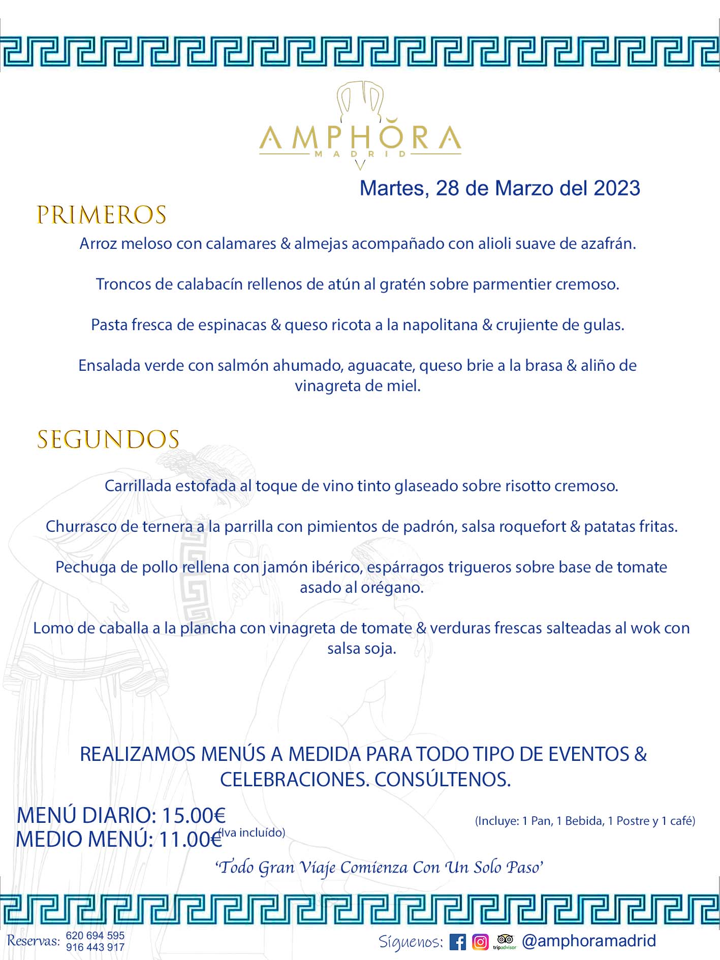 MENÚS DEL DÍA ALCORCÓN MENÚ DEL MARTES 28 DE MARZO DE 2023 MENÚS DIARIOS MEJORES MENÚS RESTAURANTES ALCORCÓN RESTAURANTE AMPHORA TERRAZA EN ALCORCÓN (DISPONEMOS DE UNA GRAN TERRAZA) Av. Leganés, 54 28923 · Alcorcón · Madrid · España. 91 644 39 17 620 694 595 También realizamos menús especiales a medida personalizados a grupos para todo tipo de eventos, como celebraciones, comidas o cenas de empresas, bautizos, bodas, cumpleaños, cenas o comidas de navidad 2023 2024, etc. Consúltenos o visite nuestras excelentes y amplias instalaciones y les prepararemos el menú más ajustado a sus necesidades y presupuesto. #RestaurantesEventos #RestaurantesMenúsCelebraciones #RestaurantesSalonesBodasBautizosComuniones #MenúsEspecialesparaEventosAlcorcón #MenúsCelebracionesAlcorcón #RestaurantesSalonesMenúsEspecialesGrupos #RestaurantesMenúsCumpleaños #ComidasCenasEmpresasAlcorcón #MenúsparaCenasComidasEventosEmpresasMadrid #MejoresTerrazasMadrid #MejorTerrazaAlcorcónMadrid #PresupuestosMenúsBodasComunionesBautizosAlcorcón #RestaurantesSecretosconEncantoMadrid #RestaurantesMenúsCenasComidasGruposEmpresasNavidadesAlcorcon #SalonesComidasCenasEmpresasAlcorcón #MenúsEventos #MenúsBodas #MenúsComuniones #MenúsCumpleaños #MenúsBautizos #MenúsEventosAlcorcón #MenúsBodasAlcorcón #MenúsComunionesAlcorcón #MenúsCumpleañosAlcorcón #MenúsBautizosAlcorcón #MenúsNavidadAlcorcón #MenúsComidasNavidad #MenúsCenasNavidad #SalonesEventosAlcorcón RESTAURANTES ALCORCÓN CELEBRACIONES EVENTOS CUMPLEAÑOS BODAS COMUNIONES BAUTIZOS, MENÚS ESPECIALES A MEDIDA PARA REUNIONES FAMILIARES EVENTOS CELEBRACIONES BODAS COMUNIONES BAUTIZOS EN ALCORCÓN, RESTAURANTES SALONES GRUPOS COMIDAS CENAS EN ALCORCÓN, RESTAURANTES COMIDAS CENAS EMPRESA ALCORCÓN MADRID, MEJORES TERRAZAS ALCORCÓN, MEJOR TERRAZA ALCORCÓN, RESTAURANTES SECRETOS CON ENCANTO EN MADRID, RESTAURANTES MENUS GRUPOS ESPECIALES COMIDAS CENAS EMPRESAS NAVIDADES ALCORCÓN, CONSÚLTE NUESTROS MENÚS A MEDIDA PARA EVENTOS - REALIZAMOS MENÚS A MEDIDA PARA BODAS, COMUNIONES, BAUTIZOS, CUMPLEAÑOS, CENAS COMIDAS DE EMPRESAS, ETC - NUESTRO RESTAURANTE DIPONE DE UNA EXTRAORDINARIA TERRAZA PARA TODO TIPO DE EVENTOS - NUESTROS SALONES INTERIORES SE ADAPTAN A TODO DE EVENTOS, YA SEAN PARTICULARES COMO DE EMPRESAS - RESTAURANTE PREPARADO PARA TODO TIPO DE EVENTOS DE CLIENTES DE LA ZONA SUR SUROESTE DE MADRID COMO ALCORCÓN MÓSTOLES FUENLABRADA VILLAVICIOSA DE ODÓN POZUELO DE ALARCÓN GETAFE LAS ROZAS MAJADAHONDA - UNO DE LOS MEJORES RESTAURANTES DE MADRID PARA COMER O CENAR A LA CARTA O CON NUESTROS MENÚS - CELEBRE CON NOSOTROS SUS REUNIONES FAMILIARES CUMPLEAÑOS BAUTIZOS COMUNIONES BODAS PRESENTACIONES ETC. PUES SERÁN UN ÉXITO - MEJORES RESTAURANTES SALONES CELEBRACIONES EN ALCORCÓN -RESTAURANTES MENUS GRUPOS COMIDAS CENAS REUNIONES EMPRESAS NAVIDADES 2023 2024 ALCORCÓN ZONA SUR MADRID.