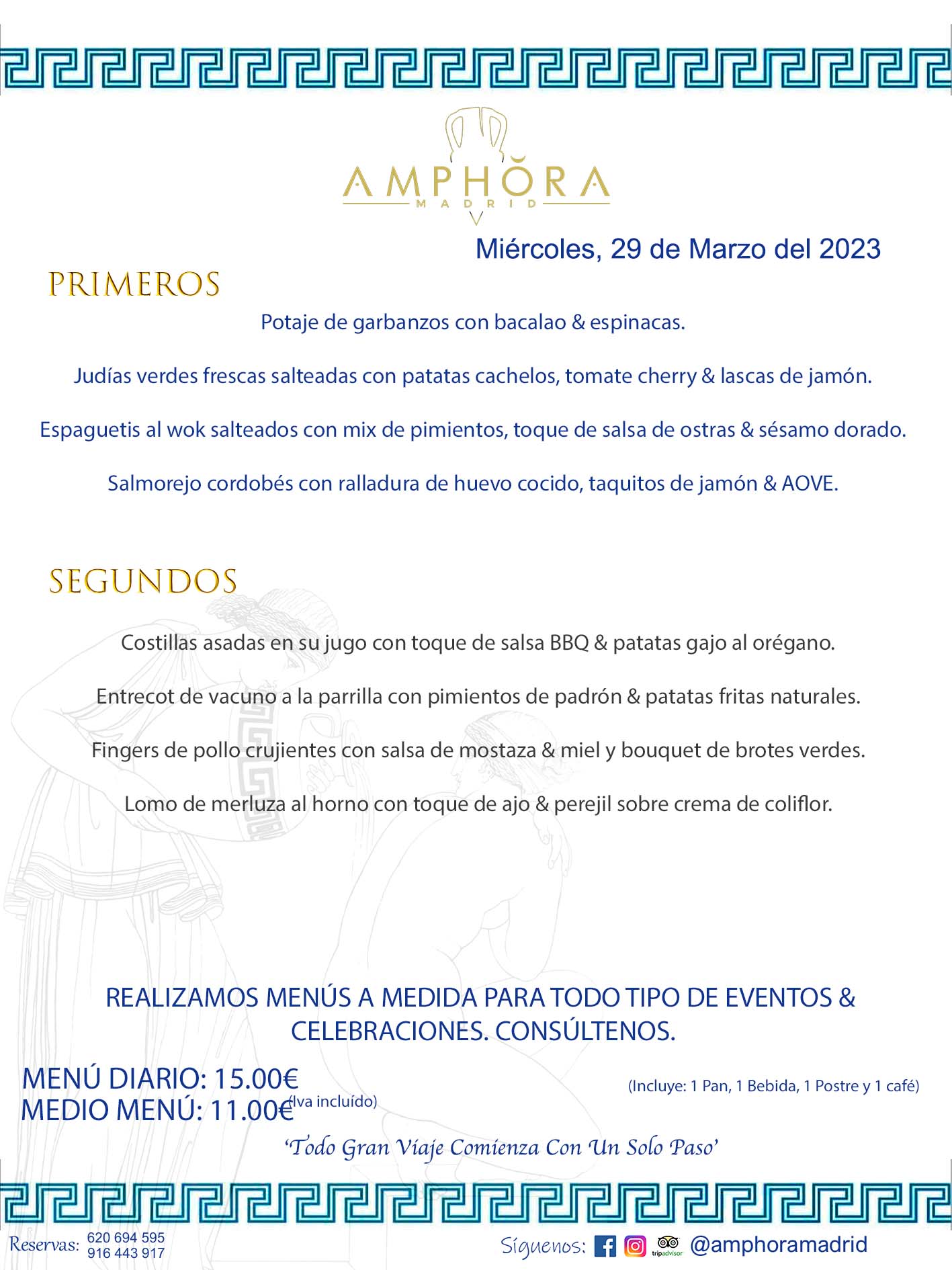 MENÚS DEL DÍA ALCORCÓN MENÚ DEL MIÉRCOLES 29 DE MARZO DE 2023 MENÚS DIARIOS MEJORES MENÚS RESTAURANTES ALCORCÓN RESTAURANTE AMPHORA TERRAZA EN ALCORCÓN (DISPONEMOS DE UNA GRAN TERRAZA) Av. Leganés, 54 28923 · Alcorcón · Madrid · España. 91 644 39 17 620 694 595 También realizamos menús especiales a medida personalizados a grupos para todo tipo de eventos, como celebraciones, comidas o cenas de empresas, bautizos, bodas, cumpleaños, cenas o comidas de navidad 2023 2024, etc. Consúltenos o visite nuestras excelentes y amplias instalaciones y les prepararemos el menú más ajustado a sus necesidades y presupuesto. #RestaurantesEventos #RestaurantesMenúsCelebraciones #RestaurantesSalonesBodasBautizosComuniones #MenúsEspecialesparaEventosAlcorcón #MenúsCelebracionesAlcorcón #RestaurantesSalonesMenúsEspecialesGrupos #RestaurantesMenúsCumpleaños #ComidasCenasEmpresasAlcorcón #MenúsparaCenasComidasEventosEmpresasMadrid #MejoresTerrazasMadrid #MejorTerrazaAlcorcónMadrid #PresupuestosMenúsBodasComunionesBautizosAlcorcón #RestaurantesSecretosconEncantoMadrid #RestaurantesMenúsCenasComidasGruposEmpresasNavidadesAlcorcon #SalonesComidasCenasEmpresasAlcorcón #MenúsEventos #MenúsBodas #MenúsComuniones #MenúsCumpleaños #MenúsBautizos #MenúsEventosAlcorcón #MenúsBodasAlcorcón #MenúsComunionesAlcorcón #MenúsCumpleañosAlcorcón #MenúsBautizosAlcorcón #MenúsNavidadAlcorcón #MenúsComidasNavidad #MenúsCenasNavidad #SalonesEventosAlcorcón RESTAURANTES ALCORCÓN CELEBRACIONES EVENTOS CUMPLEAÑOS BODAS COMUNIONES BAUTIZOS, MENÚS ESPECIALES A MEDIDA PARA REUNIONES FAMILIARES EVENTOS CELEBRACIONES BODAS COMUNIONES BAUTIZOS EN ALCORCÓN, RESTAURANTES SALONES GRUPOS COMIDAS CENAS EN ALCORCÓN, RESTAURANTES COMIDAS CENAS EMPRESA ALCORCÓN MADRID, MEJORES TERRAZAS ALCORCÓN, MEJOR TERRAZA ALCORCÓN, RESTAURANTES SECRETOS CON ENCANTO EN MADRID, RESTAURANTES MENUS GRUPOS ESPECIALES COMIDAS CENAS EMPRESAS NAVIDADES ALCORCÓN, CONSÚLTE NUESTROS MENÚS A MEDIDA PARA EVENTOS - REALIZAMOS MENÚS A MEDIDA PARA BODAS, COMUNIONES, BAUTIZOS, CUMPLEAÑOS, CENAS COMIDAS DE EMPRESAS, ETC - NUESTRO RESTAURANTE DIPONE DE UNA EXTRAORDINARIA TERRAZA PARA TODO TIPO DE EVENTOS - NUESTROS SALONES INTERIORES SE ADAPTAN A TODO DE EVENTOS, YA SEAN PARTICULARES COMO DE EMPRESAS - RESTAURANTE PREPARADO PARA TODO TIPO DE EVENTOS DE CLIENTES DE LA ZONA SUR SUROESTE DE MADRID COMO ALCORCÓN MÓSTOLES FUENLABRADA VILLAVICIOSA DE ODÓN POZUELO DE ALARCÓN GETAFE LAS ROZAS MAJADAHONDA - UNO DE LOS MEJORES RESTAURANTES DE MADRID PARA COMER O CENAR A LA CARTA O CON NUESTROS MENÚS - CELEBRE CON NOSOTROS SUS REUNIONES FAMILIARES CUMPLEAÑOS BAUTIZOS COMUNIONES BODAS PRESENTACIONES ETC. PUES SERÁN UN ÉXITO - MEJORES RESTAURANTES SALONES CELEBRACIONES EN ALCORCÓN -RESTAURANTES MENUS GRUPOS COMIDAS CENAS REUNIONES EMPRESAS NAVIDADES 2023 2024 ALCORCÓN ZONA SUR MADRID.