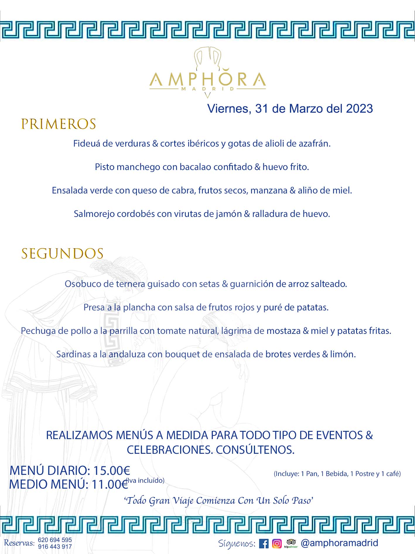 MENÚS DEL DÍA ALCORCÓN MENÚ DEL VIERNES 31 DE MARZO DE 2023 MENÚS DIARIOS MEJORES MENÚS RESTAURANTES ALCORCÓN RESTAURANTE AMPHORA TERRAZA EN ALCORCÓN (DISPONEMOS DE UNA GRAN TERRAZA) Av. Leganés, 54 28923 · Alcorcón · Madrid · España. 91 644 39 17 620 694 595 También realizamos menús especiales a medida personalizados a grupos para todo tipo de eventos, como celebraciones, comidas o cenas de empresas, bautizos, bodas, cumpleaños, cenas o comidas de navidad 2023 2024, etc. Consúltenos o visite nuestras excelentes y amplias instalaciones y les prepararemos el menú más ajustado a sus necesidades y presupuesto. #RestaurantesEventos #RestaurantesMenúsCelebraciones #RestaurantesSalonesBodasBautizosComuniones #MenúsEspecialesparaEventosAlcorcón #MenúsCelebracionesAlcorcón #RestaurantesSalonesMenúsEspecialesGrupos #RestaurantesMenúsCumpleaños #ComidasCenasEmpresasAlcorcón #MenúsparaCenasComidasEventosEmpresasMadrid #MejoresTerrazasMadrid #MejorTerrazaAlcorcónMadrid #PresupuestosMenúsBodasComunionesBautizosAlcorcón #RestaurantesSecretosconEncantoMadrid #RestaurantesMenúsCenasComidasGruposEmpresasNavidadesAlcorcon #SalonesComidasCenasEmpresasAlcorcón #MenúsEventos #MenúsBodas #MenúsComuniones #MenúsCumpleaños #MenúsBautizos #MenúsEventosAlcorcón #MenúsBodasAlcorcón #MenúsComunionesAlcorcón #MenúsCumpleañosAlcorcón #MenúsBautizosAlcorcón #MenúsNavidadAlcorcón #MenúsComidasNavidad #MenúsCenasNavidad #SalonesEventosAlcorcón RESTAURANTES ALCORCÓN CELEBRACIONES EVENTOS CUMPLEAÑOS BODAS COMUNIONES BAUTIZOS, MENÚS ESPECIALES A MEDIDA PARA REUNIONES FAMILIARES EVENTOS CELEBRACIONES BODAS COMUNIONES BAUTIZOS EN ALCORCÓN, RESTAURANTES SALONES GRUPOS COMIDAS CENAS EN ALCORCÓN, RESTAURANTES COMIDAS CENAS EMPRESA ALCORCÓN MADRID, MEJORES TERRAZAS ALCORCÓN, MEJOR TERRAZA ALCORCÓN, RESTAURANTES SECRETOS CON ENCANTO EN MADRID, RESTAURANTES MENUS GRUPOS ESPECIALES COMIDAS CENAS EMPRESAS NAVIDADES ALCORCÓN, CONSÚLTE NUESTROS MENÚS A MEDIDA PARA EVENTOS - REALIZAMOS MENÚS A MEDIDA PARA BODAS, COMUNIONES, BAUTIZOS, CUMPLEAÑOS, CENAS COMIDAS DE EMPRESAS, ETC - NUESTRO RESTAURANTE DIPONE DE UNA EXTRAORDINARIA TERRAZA PARA TODO TIPO DE EVENTOS - NUESTROS SALONES INTERIORES SE ADAPTAN A TODO DE EVENTOS, YA SEAN PARTICULARES COMO DE EMPRESAS - RESTAURANTE PREPARADO PARA TODO TIPO DE EVENTOS DE CLIENTES DE LA ZONA SUR SUROESTE DE MADRID COMO ALCORCÓN MÓSTOLES FUENLABRADA VILLAVICIOSA DE ODÓN POZUELO DE ALARCÓN GETAFE LAS ROZAS MAJADAHONDA - UNO DE LOS MEJORES RESTAURANTES DE MADRID PARA COMER O CENAR A LA CARTA O CON NUESTROS MENÚS - CELEBRE CON NOSOTROS SUS REUNIONES FAMILIARES CUMPLEAÑOS BAUTIZOS COMUNIONES BODAS PRESENTACIONES ETC. PUES SERÁN UN ÉXITO - MEJORES RESTAURANTES SALONES CELEBRACIONES EN ALCORCÓN -RESTAURANTES MENUS GRUPOS COMIDAS CENAS REUNIONES EMPRESAS NAVIDADES 2023 2024 ALCORCÓN ZONA SUR MADRID.