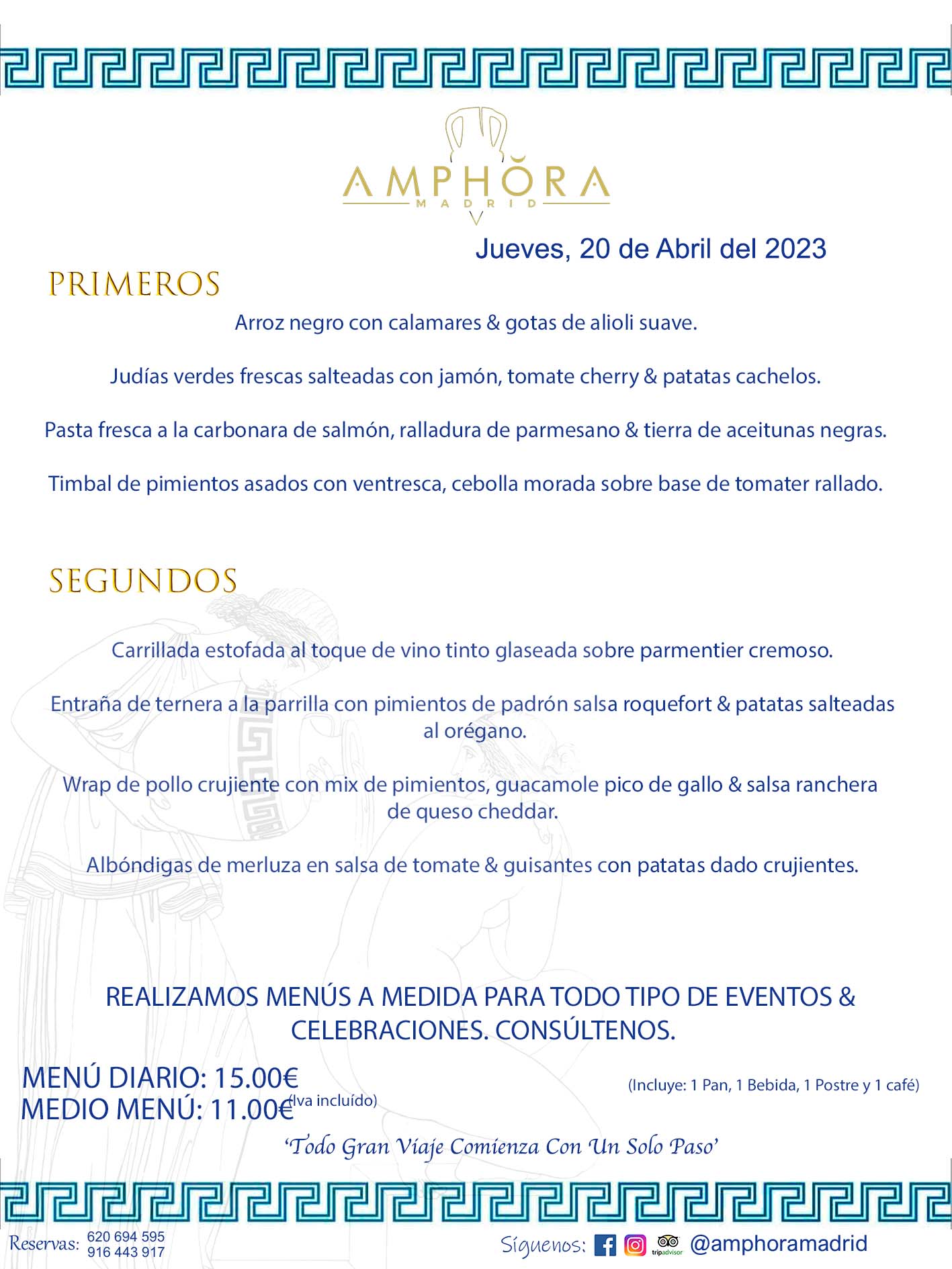 MENÚS DEL DÍA ALCORCÓN MENÚ DEL JUEVES 20 DE ABRIL DE 2023 MENÚS DIARIOS MEJORES MENÚS RESTAURANTES ALCORCÓN RESTAURANTE AMPHORA TERRAZA EN ALCORCÓN (DISPONEMOS DE UNA GRAN TERRAZA) Av. Leganés, 54 28923 · Alcorcón · Madrid · España. 91 644 39 17 620 694 595 También realizamos menús especiales a medida personalizados a grupos para todo tipo de eventos, como celebraciones, comidas o cenas de empresas, bautizos, bodas, cumpleaños, cenas o comidas de navidad 2023 2024, etc. Consúltenos o visite nuestras excelentes y amplias instalaciones y les prepararemos el menú más ajustado a sus necesidades y presupuesto. #RestaurantesEventos #RestaurantesMenúsCelebraciones #RestaurantesSalonesBodasBautizosComuniones #MenúsEspecialesparaEventosAlcorcón #MenúsCelebracionesAlcorcón #RestaurantesSalonesMenúsEspecialesGrupos #RestaurantesMenúsCumpleaños #ComidasCenasEmpresasAlcorcón #MenúsparaCenasComidasEventosEmpresasMadrid #MejoresTerrazasMadrid #MejorTerrazaAlcorcónMadrid #PresupuestosMenúsBodasComunionesBautizosAlcorcón #RestaurantesSecretosconEncantoMadrid #RestaurantesMenúsCenasComidasGruposEmpresasNavidadesAlcorcon #SalonesComidasCenasEmpresasAlcorcón #MenúsEventos #MenúsBodas #MenúsComuniones #MenúsCumpleaños #MenúsBautizos #MenúsEventosAlcorcón #MenúsBodasAlcorcón #MenúsComunionesAlcorcón #MenúsCumpleañosAlcorcón #MenúsBautizosAlcorcón #MenúsNavidadAlcorcón #MenúsComidasNavidad #MenúsCenasNavidad #SalonesEventosAlcorcón RESTAURANTES ALCORCÓN CELEBRACIONES EVENTOS CUMPLEAÑOS BODAS COMUNIONES BAUTIZOS, MENÚS ESPECIALES A MEDIDA PARA REUNIONES FAMILIARES EVENTOS CELEBRACIONES BODAS COMUNIONES BAUTIZOS EN ALCORCÓN, RESTAURANTES SALONES GRUPOS COMIDAS CENAS EN ALCORCÓN, RESTAURANTES COMIDAS CENAS EMPRESA ALCORCÓN MADRID, MEJORES TERRAZAS ALCORCÓN, MEJOR TERRAZA ALCORCÓN, RESTAURANTES SECRETOS CON ENCANTO EN MADRID, RESTAURANTES MENUS GRUPOS ESPECIALES COMIDAS CENAS EMPRESAS NAVIDADES ALCORCÓN, CONSÚLTE NUESTROS MENÚS A MEDIDA PARA EVENTOS - REALIZAMOS MENÚS A MEDIDA PARA BODAS, COMUNIONES, BAUTIZOS, CUMPLEAÑOS, CENAS COMIDAS DE EMPRESAS, ETC - NUESTRO RESTAURANTE DIPONE DE UNA EXTRAORDINARIA TERRAZA PARA TODO TIPO DE EVENTOS - NUESTROS SALONES INTERIORES SE ADAPTAN A TODO DE EVENTOS, YA SEAN PARTICULARES COMO DE EMPRESAS - RESTAURANTE PREPARADO PARA TODO TIPO DE EVENTOS DE CLIENTES DE LA ZONA SUR SUROESTE DE MADRID COMO ALCORCÓN MÓSTOLES FUENLABRADA VILLAVICIOSA DE ODÓN POZUELO DE ALARCÓN GETAFE LAS ROZAS MAJADAHONDA - UNO DE LOS MEJORES RESTAURANTES DE MADRID PARA COMER O CENAR A LA CARTA O CON NUESTROS MENÚS - CELEBRE CON NOSOTROS SUS REUNIONES FAMILIARES CUMPLEAÑOS BAUTIZOS COMUNIONES BODAS PRESENTACIONES ETC. PUES SERÁN UN ÉXITO - MEJORES RESTAURANTES SALONES CELEBRACIONES EN ALCORCÓN -RESTAURANTES MENUS GRUPOS COMIDAS CENAS REUNIONES EMPRESAS NAVIDADES 2023 2024 ALCORCÓN ZONA SUR MADRID.