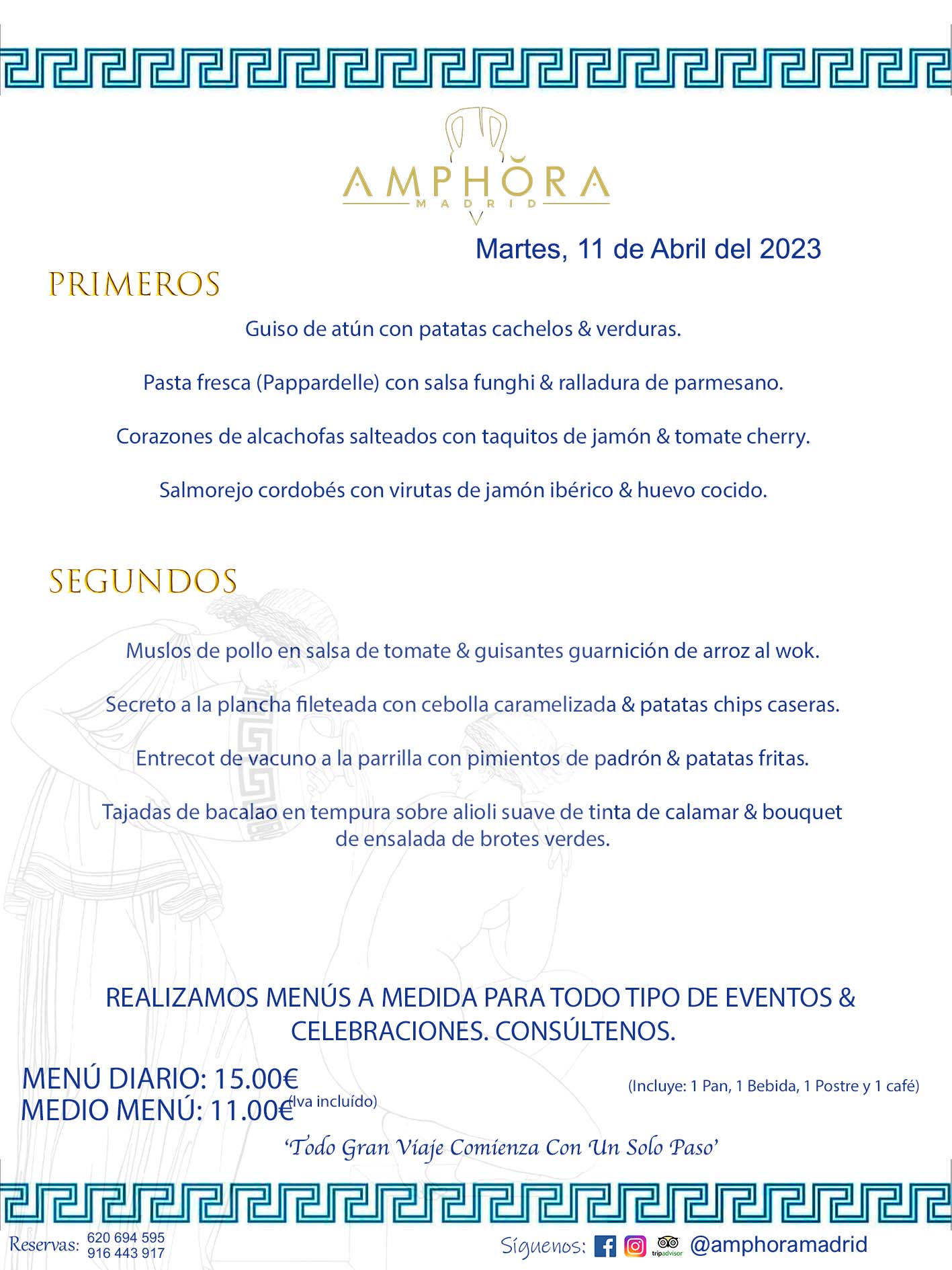  MENÚS DEL DÍA ALCORCÓN MENÚ DEL MARTES 11 DE ABRIL DE 2023 MENÚS DIARIOS MEJORES MENÚS RESTAURANTES ALCORCÓN RESTAURANTE AMPHORA TERRAZA EN ALCORCÓN (DISPONEMOS DE UNA GRAN TERRAZA) Av. Leganés, 54 28923 · Alcorcón · Madrid · España. 91 644 39 17 620 694 595 También realizamos menús especiales a medida personalizados a grupos para todo tipo de eventos, como celebraciones, comidas o cenas de empresas, bautizos, bodas, cumpleaños, cenas o comidas de navidad 2023 2024, etc. Consúltenos o visite nuestras excelentes y amplias instalaciones y les prepararemos el menú más ajustado a sus necesidades y presupuesto. #RestaurantesEventos #RestaurantesMenúsCelebraciones #RestaurantesSalonesBodasBautizosComuniones #MenúsEspecialesparaEventosAlcorcón #MenúsCelebracionesAlcorcón #RestaurantesSalonesMenúsEspecialesGrupos #RestaurantesMenúsCumpleaños #ComidasCenasEmpresasAlcorcón #MenúsparaCenasComidasEventosEmpresasMadrid #MejoresTerrazasMadrid #MejorTerrazaAlcorcónMadrid #PresupuestosMenúsBodasComunionesBautizosAlcorcón #RestaurantesSecretosconEncantoMadrid #RestaurantesMenúsCenasComidasGruposEmpresasNavidadesAlcorcon #SalonesComidasCenasEmpresasAlcorcón #MenúsEventos #MenúsBodas #MenúsComuniones #MenúsCumpleaños #MenúsBautizos #MenúsEventosAlcorcón #MenúsBodasAlcorcón #MenúsComunionesAlcorcón #MenúsCumpleañosAlcorcón #MenúsBautizosAlcorcón #MenúsNavidadAlcorcón #MenúsComidasNavidad #MenúsCenasNavidad #SalonesEventosAlcorcón RESTAURANTES ALCORCÓN CELEBRACIONES EVENTOS CUMPLEAÑOS BODAS COMUNIONES BAUTIZOS, MENÚS ESPECIALES A MEDIDA PARA REUNIONES FAMILIARES EVENTOS CELEBRACIONES BODAS COMUNIONES BAUTIZOS EN ALCORCÓN, RESTAURANTES SALONES GRUPOS COMIDAS CENAS EN ALCORCÓN, RESTAURANTES COMIDAS CENAS EMPRESA ALCORCÓN MADRID, MEJORES TERRAZAS ALCORCÓN, MEJOR TERRAZA ALCORCÓN, RESTAURANTES SECRETOS CON ENCANTO EN MADRID, RESTAURANTES MENUS GRUPOS ESPECIALES COMIDAS CENAS EMPRESAS NAVIDADES ALCORCÓN, CONSÚLTE NUESTROS MENÚS A MEDIDA PARA EVENTOS - REALIZAMOS MENÚS A MEDIDA PARA BODAS, COMUNIONES, BAUTIZOS, CUMPLEAÑOS, CENAS COMIDAS DE EMPRESAS, ETC - NUESTRO RESTAURANTE DIPONE DE UNA EXTRAORDINARIA TERRAZA PARA TODO TIPO DE EVENTOS - NUESTROS SALONES INTERIORES SE ADAPTAN A TODO DE EVENTOS, YA SEAN PARTICULARES COMO DE EMPRESAS - RESTAURANTE PREPARADO PARA TODO TIPO DE EVENTOS DE CLIENTES DE LA ZONA SUR SUROESTE DE MADRID COMO ALCORCÓN MÓSTOLES FUENLABRADA VILLAVICIOSA DE ODÓN POZUELO DE ALARCÓN GETAFE LAS ROZAS MAJADAHONDA - UNO DE LOS MEJORES RESTAURANTES DE MADRID PARA COMER O CENAR A LA CARTA O CON NUESTROS MENÚS - CELEBRE CON NOSOTROS SUS REUNIONES FAMILIARES CUMPLEAÑOS BAUTIZOS COMUNIONES BODAS PRESENTACIONES ETC. PUES SERÁN UN ÉXITO - MEJORES RESTAURANTES SALONES CELEBRACIONES EN ALCORCÓN -RESTAURANTES MENUS GRUPOS COMIDAS CENAS REUNIONES EMPRESAS NAVIDADES 2023 2024 ALCORCÓN ZONA SUR MADRID.