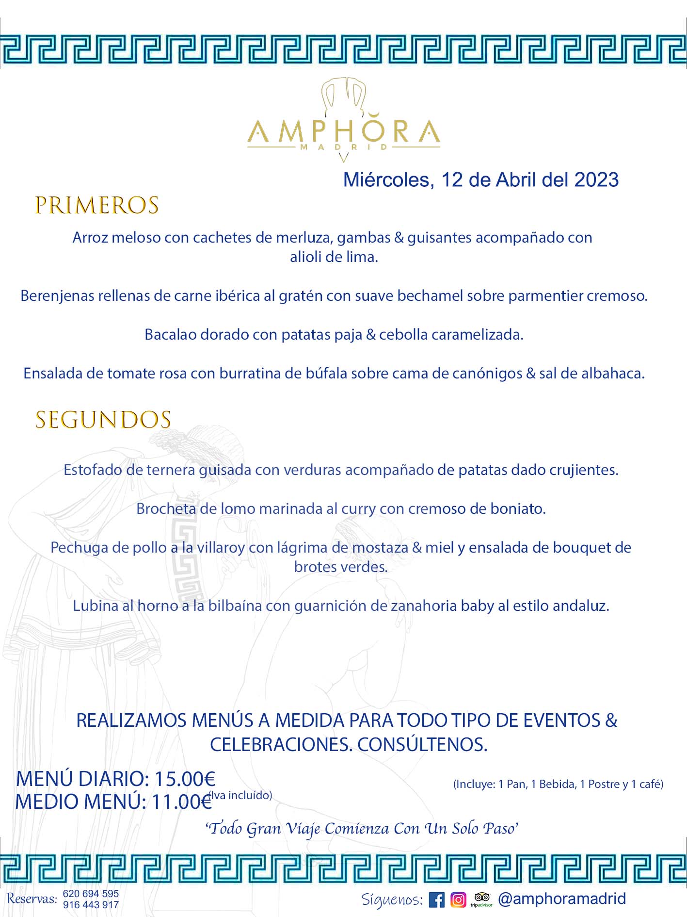 MENÚS DEL DÍA ALCORCÓN MENÚ DEL MIÉRCOLES 12 DE ABRIL DE 2023 MENÚS DIARIOS MEJORES MENÚS RESTAURANTES ALCORCÓN RESTAURANTE AMPHORA TERRAZA EN ALCORCÓN (DISPONEMOS DE UNA GRAN TERRAZA) Av. Leganés, 54 28923 · Alcorcón · Madrid · España. 91 644 39 17 620 694 595 También realizamos menús especiales a medida personalizados a grupos para todo tipo de eventos, como celebraciones, comidas o cenas de empresas, bautizos, bodas, cumpleaños, cenas o comidas de navidad 2023 2024, etc. Consúltenos o visite nuestras excelentes y amplias instalaciones y les prepararemos el menú más ajustado a sus necesidades y presupuesto. #RestaurantesEventos #RestaurantesMenúsCelebraciones #RestaurantesSalonesBodasBautizosComuniones #MenúsEspecialesparaEventosAlcorcón #MenúsCelebracionesAlcorcón #RestaurantesSalonesMenúsEspecialesGrupos #RestaurantesMenúsCumpleaños #ComidasCenasEmpresasAlcorcón #MenúsparaCenasComidasEventosEmpresasMadrid #MejoresTerrazasMadrid #MejorTerrazaAlcorcónMadrid #PresupuestosMenúsBodasComunionesBautizosAlcorcón #RestaurantesSecretosconEncantoMadrid #RestaurantesMenúsCenasComidasGruposEmpresasNavidadesAlcorcon #SalonesComidasCenasEmpresasAlcorcón #MenúsEventos #MenúsBodas #MenúsComuniones #MenúsCumpleaños #MenúsBautizos #MenúsEventosAlcorcón #MenúsBodasAlcorcón #MenúsComunionesAlcorcón #MenúsCumpleañosAlcorcón #MenúsBautizosAlcorcón #MenúsNavidadAlcorcón #MenúsComidasNavidad #MenúsCenasNavidad #SalonesEventosAlcorcón RESTAURANTES ALCORCÓN CELEBRACIONES EVENTOS CUMPLEAÑOS BODAS COMUNIONES BAUTIZOS, MENÚS ESPECIALES A MEDIDA PARA REUNIONES FAMILIARES EVENTOS CELEBRACIONES BODAS COMUNIONES BAUTIZOS EN ALCORCÓN, RESTAURANTES SALONES GRUPOS COMIDAS CENAS EN ALCORCÓN, RESTAURANTES COMIDAS CENAS EMPRESA ALCORCÓN MADRID, MEJORES TERRAZAS ALCORCÓN, MEJOR TERRAZA ALCORCÓN, RESTAURANTES SECRETOS CON ENCANTO EN MADRID, RESTAURANTES MENUS GRUPOS ESPECIALES COMIDAS CENAS EMPRESAS NAVIDADES ALCORCÓN, CONSÚLTE NUESTROS MENÚS A MEDIDA PARA EVENTOS - REALIZAMOS MENÚS A MEDIDA PARA BODAS, COMUNIONES, BAUTIZOS, CUMPLEAÑOS, CENAS COMIDAS DE EMPRESAS, ETC - NUESTRO RESTAURANTE DIPONE DE UNA EXTRAORDINARIA TERRAZA PARA TODO TIPO DE EVENTOS - NUESTROS SALONES INTERIORES SE ADAPTAN A TODO DE EVENTOS, YA SEAN PARTICULARES COMO DE EMPRESAS - RESTAURANTE PREPARADO PARA TODO TIPO DE EVENTOS DE CLIENTES DE LA ZONA SUR SUROESTE DE MADRID COMO ALCORCÓN MÓSTOLES FUENLABRADA VILLAVICIOSA DE ODÓN POZUELO DE ALARCÓN GETAFE LAS ROZAS MAJADAHONDA - UNO DE LOS MEJORES RESTAURANTES DE MADRID PARA COMER O CENAR A LA CARTA O CON NUESTROS MENÚS - CELEBRE CON NOSOTROS SUS REUNIONES FAMILIARES CUMPLEAÑOS BAUTIZOS COMUNIONES BODAS PRESENTACIONES ETC. PUES SERÁN UN ÉXITO - MEJORES RESTAURANTES SALONES CELEBRACIONES EN ALCORCÓN -RESTAURANTES MENUS GRUPOS COMIDAS CENAS REUNIONES EMPRESAS NAVIDADES 2023 2024 ALCORCÓN ZONA SUR MADRID.