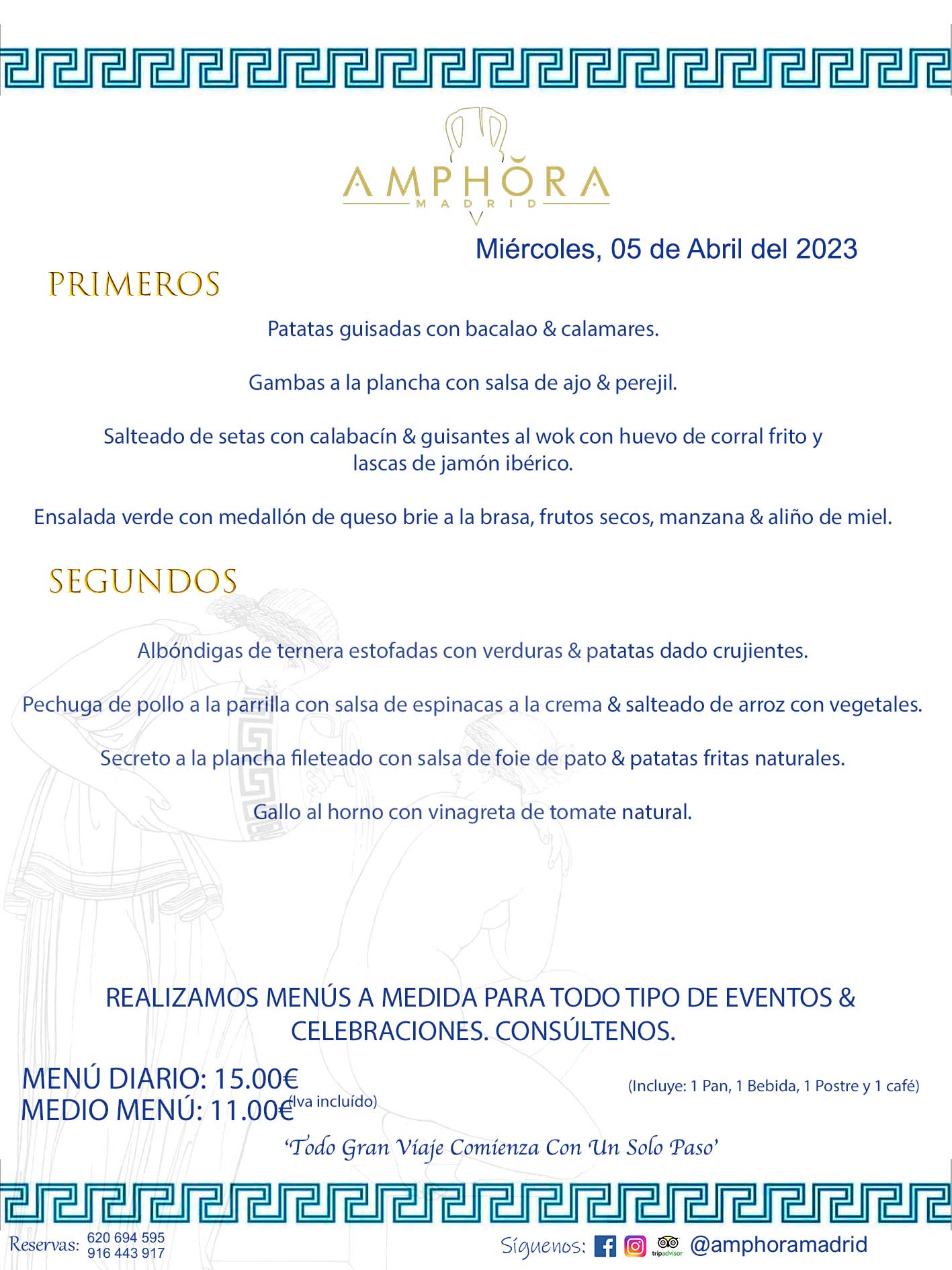 MENÚS DEL DÍA ALCORCÓN MENÚ DEL MIÉRCOLES 5 DE ABRIL DE 2023 MENÚS DIARIOS MEJORES MENÚS RESTAURANTES ALCORCÓN RESTAURANTE AMPHORA TERRAZA EN ALCORCÓN (DISPONEMOS DE UNA GRAN TERRAZA) Av. Leganés, 54 28923 · Alcorcón · Madrid · España. 91 644 39 17 620 694 595 También realizamos menús especiales a medida personalizados a grupos para todo tipo de eventos, como celebraciones, comidas o cenas de empresas, bautizos, bodas, cumpleaños, cenas o comidas de navidad 2023 2024, etc. Consúltenos o visite nuestras excelentes y amplias instalaciones y les prepararemos el menú más ajustado a sus necesidades y presupuesto. #RestaurantesEventos #RestaurantesMenúsCelebraciones #RestaurantesSalonesBodasBautizosComuniones #MenúsEspecialesparaEventosAlcorcón #MenúsCelebracionesAlcorcón #RestaurantesSalonesMenúsEspecialesGrupos #RestaurantesMenúsCumpleaños #ComidasCenasEmpresasAlcorcón #MenúsparaCenasComidasEventosEmpresasMadrid #MejoresTerrazasMadrid #MejorTerrazaAlcorcónMadrid #PresupuestosMenúsBodasComunionesBautizosAlcorcón #RestaurantesSecretosconEncantoMadrid #RestaurantesMenúsCenasComidasGruposEmpresasNavidadesAlcorcon #SalonesComidasCenasEmpresasAlcorcón #MenúsEventos #MenúsBodas #MenúsComuniones #MenúsCumpleaños #MenúsBautizos #MenúsEventosAlcorcón #MenúsBodasAlcorcón #MenúsComunionesAlcorcón #MenúsCumpleañosAlcorcón #MenúsBautizosAlcorcón #MenúsNavidadAlcorcón #MenúsComidasNavidad #MenúsCenasNavidad #SalonesEventosAlcorcón RESTAURANTES ALCORCÓN CELEBRACIONES EVENTOS CUMPLEAÑOS BODAS COMUNIONES BAUTIZOS, MENÚS ESPECIALES A MEDIDA PARA REUNIONES FAMILIARES EVENTOS CELEBRACIONES BODAS COMUNIONES BAUTIZOS EN ALCORCÓN, RESTAURANTES SALONES GRUPOS COMIDAS CENAS EN ALCORCÓN, RESTAURANTES COMIDAS CENAS EMPRESA ALCORCÓN MADRID, MEJORES TERRAZAS ALCORCÓN, MEJOR TERRAZA ALCORCÓN, RESTAURANTES SECRETOS CON ENCANTO EN MADRID, RESTAURANTES MENUS GRUPOS ESPECIALES COMIDAS CENAS EMPRESAS NAVIDADES ALCORCÓN, CONSÚLTE NUESTROS MENÚS A MEDIDA PARA EVENTOS - REALIZAMOS MENÚS A MEDIDA PARA BODAS, COMUNIONES, BAUTIZOS, CUMPLEAÑOS, CENAS COMIDAS DE EMPRESAS, ETC - NUESTRO RESTAURANTE DIPONE DE UNA EXTRAORDINARIA TERRAZA PARA TODO TIPO DE EVENTOS - NUESTROS SALONES INTERIORES SE ADAPTAN A TODO DE EVENTOS, YA SEAN PARTICULARES COMO DE EMPRESAS - RESTAURANTE PREPARADO PARA TODO TIPO DE EVENTOS DE CLIENTES DE LA ZONA SUR SUROESTE DE MADRID COMO ALCORCÓN MÓSTOLES FUENLABRADA VILLAVICIOSA DE ODÓN POZUELO DE ALARCÓN GETAFE LAS ROZAS MAJADAHONDA - UNO DE LOS MEJORES RESTAURANTES DE MADRID PARA COMER O CENAR A LA CARTA O CON NUESTROS MENÚS - CELEBRE CON NOSOTROS SUS REUNIONES FAMILIARES CUMPLEAÑOS BAUTIZOS COMUNIONES BODAS PRESENTACIONES ETC. PUES SERÁN UN ÉXITO - MEJORES RESTAURANTES SALONES CELEBRACIONES EN ALCORCÓN -RESTAURANTES MENUS GRUPOS COMIDAS CENAS REUNIONES EMPRESAS NAVIDADES 2023 2024 ALCORCÓN ZONA SUR MADRID.