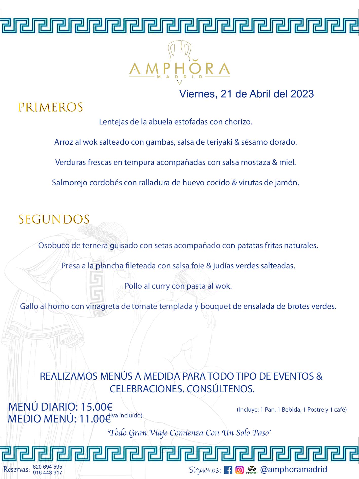 MENÚS DEL DÍA ALCORCÓN MENÚ DEL VIERNES 21 DE ABRIL DE 2023 MENÚS DIARIOS MEJORES MENÚS RESTAURANTES ALCORCÓN RESTAURANTE AMPHORA TERRAZA EN ALCORCÓN (DISPONEMOS DE UNA GRAN TERRAZA) Av. Leganés, 54 28923 · Alcorcón · Madrid · España. 91 644 39 17 620 694 595 También realizamos menús especiales a medida personalizados a grupos para todo tipo de eventos, como celebraciones, comidas o cenas de empresas, bautizos, bodas, cumpleaños, cenas o comidas de navidad 2023 2024, etc. Consúltenos o visite nuestras excelentes y amplias instalaciones y les prepararemos el menú más ajustado a sus necesidades y presupuesto. #RestaurantesEventos #RestaurantesMenúsCelebraciones #RestaurantesSalonesBodasBautizosComuniones #MenúsEspecialesparaEventosAlcorcón #MenúsCelebracionesAlcorcón #RestaurantesSalonesMenúsEspecialesGrupos #RestaurantesMenúsCumpleaños #ComidasCenasEmpresasAlcorcón #MenúsparaCenasComidasEventosEmpresasMadrid #MejoresTerrazasMadrid #MejorTerrazaAlcorcónMadrid #PresupuestosMenúsBodasComunionesBautizosAlcorcón #RestaurantesSecretosconEncantoMadrid #RestaurantesMenúsCenasComidasGruposEmpresasNavidadesAlcorcon #SalonesComidasCenasEmpresasAlcorcón #MenúsEventos #MenúsBodas #MenúsComuniones #MenúsCumpleaños #MenúsBautizos #MenúsEventosAlcorcón #MenúsBodasAlcorcón #MenúsComunionesAlcorcón #MenúsCumpleañosAlcorcón #MenúsBautizosAlcorcón #MenúsNavidadAlcorcón #MenúsComidasNavidad #MenúsCenasNavidad #SalonesEventosAlcorcón RESTAURANTES ALCORCÓN CELEBRACIONES EVENTOS CUMPLEAÑOS BODAS COMUNIONES BAUTIZOS, MENÚS ESPECIALES A MEDIDA PARA REUNIONES FAMILIARES EVENTOS CELEBRACIONES BODAS COMUNIONES BAUTIZOS EN ALCORCÓN, RESTAURANTES SALONES GRUPOS COMIDAS CENAS EN ALCORCÓN, RESTAURANTES COMIDAS CENAS EMPRESA ALCORCÓN MADRID, MEJORES TERRAZAS ALCORCÓN, MEJOR TERRAZA ALCORCÓN, RESTAURANTES SECRETOS CON ENCANTO EN MADRID, RESTAURANTES MENUS GRUPOS ESPECIALES COMIDAS CENAS EMPRESAS NAVIDADES ALCORCÓN, CONSÚLTE NUESTROS MENÚS A MEDIDA PARA EVENTOS - REALIZAMOS MENÚS A MEDIDA PARA BODAS, COMUNIONES, BAUTIZOS, CUMPLEAÑOS, CENAS COMIDAS DE EMPRESAS, ETC - NUESTRO RESTAURANTE DIPONE DE UNA EXTRAORDINARIA TERRAZA PARA TODO TIPO DE EVENTOS - NUESTROS SALONES INTERIORES SE ADAPTAN A TODO DE EVENTOS, YA SEAN PARTICULARES COMO DE EMPRESAS - RESTAURANTE PREPARADO PARA TODO TIPO DE EVENTOS DE CLIENTES DE LA ZONA SUR SUROESTE DE MADRID COMO ALCORCÓN MÓSTOLES FUENLABRADA VILLAVICIOSA DE ODÓN POZUELO DE ALARCÓN GETAFE LAS ROZAS MAJADAHONDA - UNO DE LOS MEJORES RESTAURANTES DE MADRID PARA COMER O CENAR A LA CARTA O CON NUESTROS MENÚS - CELEBRE CON NOSOTROS SUS REUNIONES FAMILIARES CUMPLEAÑOS BAUTIZOS COMUNIONES BODAS PRESENTACIONES ETC. PUES SERÁN UN ÉXITO - MEJORES RESTAURANTES SALONES CELEBRACIONES EN ALCORCÓN -RESTAURANTES MENUS GRUPOS COMIDAS CENAS REUNIONES EMPRESAS NAVIDADES 2023 2024 ALCORCÓN ZONA SUR MADRID.