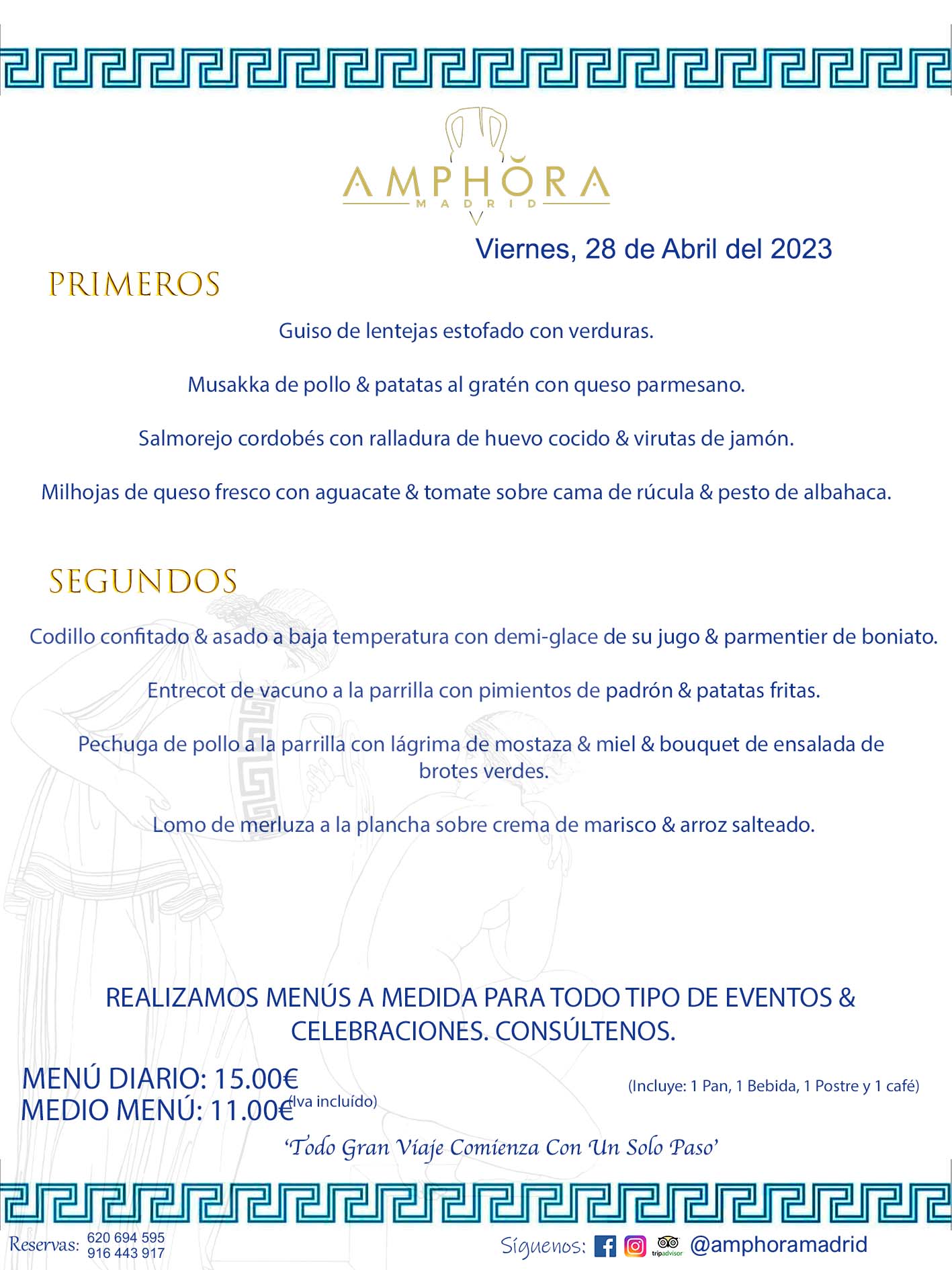 MENÚS DEL DÍA ALCORCÓN MENÚ DEL VIERNES 28 DE ABRIL DE 2023 MENÚS DIARIOS MEJORES MENÚS RESTAURANTES ALCORCÓN RESTAURANTE AMPHORA TERRAZA EN ALCORCÓN (DISPONEMOS DE UNA GRAN TERRAZA) Av. Leganés, 54 28923 · Alcorcón · Madrid · España. 91 644 39 17 620 694 595 También realizamos menús especiales a medida personalizados a grupos para todo tipo de eventos, como celebraciones, comidas o cenas de empresas, bautizos, bodas, cumpleaños, cenas o comidas de navidad 2023 2024, etc. Consúltenos o visite nuestras excelentes y amplias instalaciones y les prepararemos el menú más ajustado a sus necesidades y presupuesto. #RestaurantesEventos #RestaurantesMenúsCelebraciones #RestaurantesSalonesBodasBautizosComuniones #MenúsEspecialesparaEventosAlcorcón #MenúsCelebracionesAlcorcón #RestaurantesSalonesMenúsEspecialesGrupos #RestaurantesMenúsCumpleaños #ComidasCenasEmpresasAlcorcón #MenúsparaCenasComidasEventosEmpresasMadrid #MejoresTerrazasMadrid #MejorTerrazaAlcorcónMadrid #PresupuestosMenúsBodasComunionesBautizosAlcorcón #RestaurantesSecretosconEncantoMadrid #RestaurantesMenúsCenasComidasGruposEmpresasNavidadesAlcorcon #SalonesComidasCenasEmpresasAlcorcón #MenúsEventos #MenúsBodas #MenúsComuniones #MenúsCumpleaños #MenúsBautizos #MenúsEventosAlcorcón #MenúsBodasAlcorcón #MenúsComunionesAlcorcón #MenúsCumpleañosAlcorcón #MenúsBautizosAlcorcón #MenúsNavidadAlcorcón #MenúsComidasNavidad #MenúsCenasNavidad #SalonesEventosAlcorcón RESTAURANTES ALCORCÓN CELEBRACIONES EVENTOS CUMPLEAÑOS BODAS COMUNIONES BAUTIZOS, MENÚS ESPECIALES A MEDIDA PARA REUNIONES FAMILIARES EVENTOS CELEBRACIONES BODAS COMUNIONES BAUTIZOS EN ALCORCÓN, RESTAURANTES SALONES GRUPOS COMIDAS CENAS EN ALCORCÓN, RESTAURANTES COMIDAS CENAS EMPRESA ALCORCÓN MADRID, MEJORES TERRAZAS ALCORCÓN, MEJOR TERRAZA ALCORCÓN, RESTAURANTES SECRETOS CON ENCANTO EN MADRID, RESTAURANTES MENUS GRUPOS ESPECIALES COMIDAS CENAS EMPRESAS NAVIDADES ALCORCÓN, CONSÚLTE NUESTROS MENÚS A MEDIDA PARA EVENTOS - REALIZAMOS MENÚS A MEDIDA PARA BODAS, COMUNIONES, BAUTIZOS, CUMPLEAÑOS, CENAS COMIDAS DE EMPRESAS, ETC - NUESTRO RESTAURANTE DIPONE DE UNA EXTRAORDINARIA TERRAZA PARA TODO TIPO DE EVENTOS - NUESTROS SALONES INTERIORES SE ADAPTAN A TODO DE EVENTOS, YA SEAN PARTICULARES COMO DE EMPRESAS - RESTAURANTE PREPARADO PARA TODO TIPO DE EVENTOS DE CLIENTES DE LA ZONA SUR SUROESTE DE MADRID COMO ALCORCÓN MÓSTOLES FUENLABRADA VILLAVICIOSA DE ODÓN POZUELO DE ALARCÓN GETAFE LAS ROZAS MAJADAHONDA - UNO DE LOS MEJORES RESTAURANTES DE MADRID PARA COMER O CENAR A LA CARTA O CON NUESTROS MENÚS - CELEBRE CON NOSOTROS SUS REUNIONES FAMILIARES CUMPLEAÑOS BAUTIZOS COMUNIONES BODAS PRESENTACIONES ETC. PUES SERÁN UN ÉXITO - MEJORES RESTAURANTES SALONES CELEBRACIONES EN ALCORCÓN -RESTAURANTES MENUS GRUPOS COMIDAS CENAS REUNIONES EMPRESAS NAVIDADES 2023 2024 ALCORCÓN ZONA SUR MADRID.