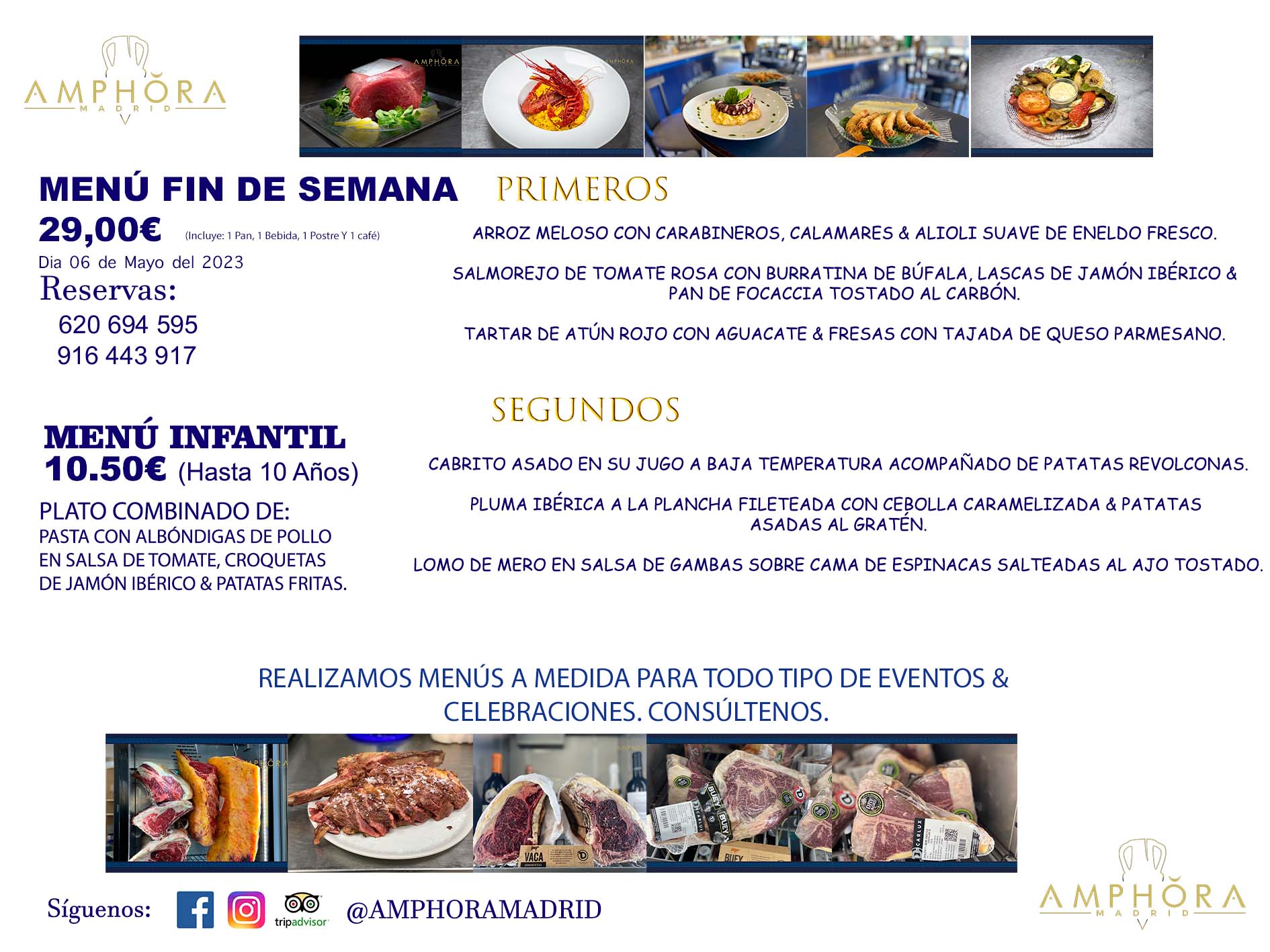 MENÚS FIN DE SEMANA SÁBADO 6 DE MAYO DE 2023 RESTAURANTE AMPHORA TERRAZA EN ALCORCÓN (DISPONEMOS DE UNA GRAN TERRAZA) Av. Leganés, 54 28923 · Alcorcón · Madrid · España. 91 644 39 17 620 694 595 También realizamos menús especiales a medida personalizados a grupos para todo tipo de eventos, como celebraciones, comidas o cenas de empresas, bautizos, bodas, cumpleaños, cenas o comidas de navidad 2022/2023, etc. Consúltenos o visite nuestras excelentes y amplias instalaciones y les prepararemos el menú más ajustado a sus necesidades y presupuesto. #RestaurantesEventos #RestaurantesMenúsCelebraciones #RestaurantesSalonesBodasBautizosComuniones #MenúsEspecialesparaEventosAlcorcón #MenúsCelebracionesAlcorcón #RestaurantesSalonesMenúsEspecialesGrupos #RestaurantesMenúsCumpleaños #ComidasCenasEmpresasAlcorcón #MenúsparaCenasComidasEventosEmpresasMadrid #MejoresTerrazasMadrid #MejorTerrazaAlcorcónMadrid #PresupuestosMenúsBodasComunionesBautizosAlcorcón #RestaurantesSecretosconEncantoMadrid #RestaurantesMenúsCenasComidasGruposEmpresasNavidadesAlcorcon #SalonesComidasCenasEmpresasAlcorcón #MenúsEventos #MenúsBodas #MenúsComuniones #MenúsCumpleaños #MenúsBautizos #MenúsEventosAlcorcón #MenúsBodasAlcorcón #MenúsComunionesAlcorcón #MenúsCumpleañosAlcorcón #MenúsBautizosAlcorcón #MenúsNavidadAlcorcón #MenúsComidasNavidad #MenúsCenasNavidad #SalonesEventosAlcorcón RESTAURANTES ALCORCÓN CELEBRACIONES EVENTOS CUMPLEAÑOS BODAS COMUNIONES BAUTIZOS, MENÚS ESPECIALES A MEDIDA PARA REUNIONES FAMILIARES EVENTOS CELEBRACIONES BODAS COMUNIONES BAUTIZOS EN ALCORCÓN, RESTAURANTES SALONES GRUPOS COMIDAS CENAS EN ALCORCÓN, RESTAURANTES COMIDAS CENAS EMPRESA ALCORCÓN MADRID, MEJORES TERRAZAS ALCORCÓN, MEJOR TERRAZA ALCORCÓN, RESTAURANTES SECRETOS CON ENCANTO EN MADRID, RESTAURANTES MENUS GRUPOS ESPECIALES COMIDAS CENAS EMPRESAS NAVIDADES ALCORCÓN, CONSÚLTE NUESTROS MENÚS A MEDIDA PARA EVENTOS - REALIZAMOS MENÚS A MEDIDA PARA BODAS, COMUNIONES, BAUTIZOS, CUMPLEAÑOS, CENAS COMIDAS DE EMPRESAS, ETC - NUESTRO RESTAURANTE DIPONE DE UNA EXTRAORDINARIA TERRAZA PARA TODO TIPO DE EVENTOS - NUESTROS SALONES INTERIORES SE ADAPTAN A TODO DE EVENTOS, YA SEAN PARTICULARES COMO DE EMPRESAS - RESTAURANTE PREPARADO PARA TODO TIPO DE EVENTOS DE CLIENTES DE LA ZONA SUR SUROESTE DE MADRID COMO ALCORCÓN MÓSTOLES FUENLABRADA VILLAVICIOSA DE ODÓN POZUELO DE ALARCÓN GETAFE LAS ROZAS MAJADAHONDA - UNO DE LOS MEJORES RESTAURANTES DE MADRID PARA COMER O CENAR A LA CARTA O CON NUESTROS MENÚS - CELEBRE CON NOSOTROS SUS REUNIONES FAMILIARES CUMPLEAÑOS BAUTIZOS COMUNIONES BODAS PRESENTACIONES ETC. PUES SERÁN UN ÉXITO - MEJORES RESTAURANTES SALONES CELEBRACIONES EN ALCORCÓN -RESTAURANTES MENUS GRUPOS COMIDAS CENAS REUNIONES EMPRESAS NAVIDADES 2022 2023 ALCORCÓN ZONA SUR MADRID.