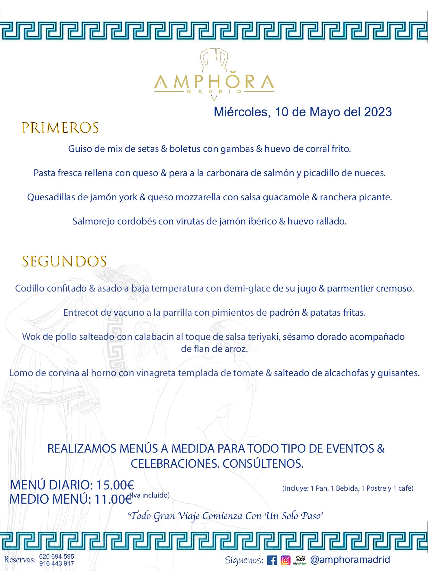 MENÚS DEL DÍA ALCORCÓN MENÚ DEL MIÉRCOLES 10 DE MAYO DE 2023 MENÚS DIARIOS MEJORES MENÚS RESTAURANTES ALCORCÓN RESTAURANTE AMPHORA TERRAZA EN ALCORCÓN (DISPONEMOS DE UNA GRAN TERRAZA) Av. Leganés, 54 28923 · Alcorcón · Madrid · España. 91 644 39 17 620 694 595 También realizamos menús especiales a medida personalizados a grupos para todo tipo de eventos, como celebraciones, comidas o cenas de empresas, bautizos, bodas, cumpleaños, cenas o comidas de navidad 2023 2024, etc. Consúltenos o visite nuestras excelentes y amplias instalaciones y les prepararemos el menú más ajustado a sus necesidades y presupuesto. #RestaurantesEventos #RestaurantesMenúsCelebraciones #RestaurantesSalonesBodasBautizosComuniones #MenúsEspecialesparaEventosAlcorcón #MenúsCelebracionesAlcorcón #RestaurantesSalonesMenúsEspecialesGrupos #RestaurantesMenúsCumpleaños #ComidasCenasEmpresasAlcorcón #MenúsparaCenasComidasEventosEmpresasMadrid #MejoresTerrazasMadrid #MejorTerrazaAlcorcónMadrid #PresupuestosMenúsBodasComunionesBautizosAlcorcón #RestaurantesSecretosconEncantoMadrid #RestaurantesMenúsCenasComidasGruposEmpresasNavidadesAlcorcon #SalonesComidasCenasEmpresasAlcorcón #MenúsEventos #MenúsBodas #MenúsComuniones #MenúsCumpleaños #MenúsBautizos #MenúsEventosAlcorcón #MenúsBodasAlcorcón #MenúsComunionesAlcorcón #MenúsCumpleañosAlcorcón #MenúsBautizosAlcorcón #MenúsNavidadAlcorcón #MenúsComidasNavidad #MenúsCenasNavidad #SalonesEventosAlcorcón RESTAURANTES ALCORCÓN CELEBRACIONES EVENTOS CUMPLEAÑOS BODAS COMUNIONES BAUTIZOS, MENÚS ESPECIALES A MEDIDA PARA REUNIONES FAMILIARES EVENTOS CELEBRACIONES BODAS COMUNIONES BAUTIZOS EN ALCORCÓN, RESTAURANTES SALONES GRUPOS COMIDAS CENAS EN ALCORCÓN, RESTAURANTES COMIDAS CENAS EMPRESA ALCORCÓN MADRID, MEJORES TERRAZAS ALCORCÓN, MEJOR TERRAZA ALCORCÓN, RESTAURANTES SECRETOS CON ENCANTO EN MADRID, RESTAURANTES MENUS GRUPOS ESPECIALES COMIDAS CENAS EMPRESAS NAVIDADES ALCORCÓN, CONSÚLTE NUESTROS MENÚS A MEDIDA PARA EVENTOS - REALIZAMOS MENÚS A MEDIDA PARA BODAS, COMUNIONES, BAUTIZOS, CUMPLEAÑOS, CENAS COMIDAS DE EMPRESAS, ETC - NUESTRO RESTAURANTE DIPONE DE UNA EXTRAORDINARIA TERRAZA PARA TODO TIPO DE EVENTOS - NUESTROS SALONES INTERIORES SE ADAPTAN A TODO DE EVENTOS, YA SEAN PARTICULARES COMO DE EMPRESAS - RESTAURANTE PREPARADO PARA TODO TIPO DE EVENTOS DE CLIENTES DE LA ZONA SUR SUROESTE DE MADRID COMO ALCORCÓN MÓSTOLES FUENLABRADA VILLAVICIOSA DE ODÓN POZUELO DE ALARCÓN GETAFE LAS ROZAS MAJADAHONDA - UNO DE LOS MEJORES RESTAURANTES DE MADRID PARA COMER O CENAR A LA CARTA O CON NUESTROS MENÚS - CELEBRE CON NOSOTROS SUS REUNIONES FAMILIARES CUMPLEAÑOS BAUTIZOS COMUNIONES BODAS PRESENTACIONES ETC. PUES SERÁN UN ÉXITO - MEJORES RESTAURANTES SALONES CELEBRACIONES EN ALCORCÓN -RESTAURANTES MENUS GRUPOS COMIDAS CENAS REUNIONES EMPRESAS NAVIDADES 2023 2024 ALCORCÓN ZONA SUR MADRID.