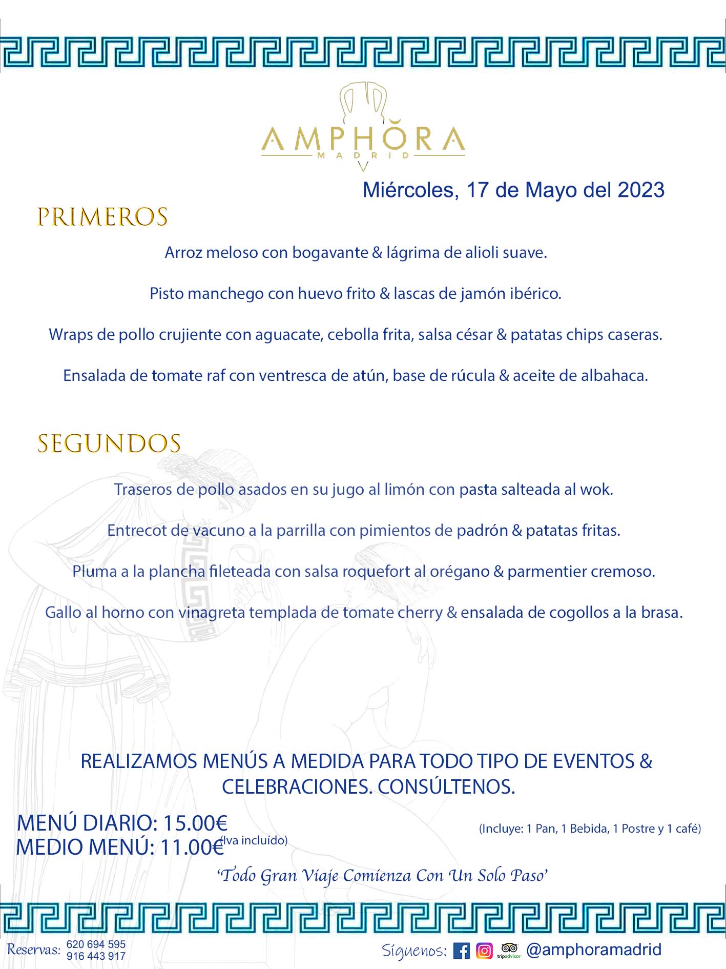 MENÚS DEL DÍA ALCORCÓN MENÚ DEL MIÉRCOLES 17 DE MAYO DE 2023 MENÚS DIARIOS MEJORES MENÚS RESTAURANTES ALCORCÓN RESTAURANTE AMPHORA TERRAZA EN ALCORCÓN (DISPONEMOS DE UNA GRAN TERRAZA) Av. Leganés, 54 28923 · Alcorcón · Madrid · España. 91 644 39 17 620 694 595 También realizamos menús especiales a medida personalizados a grupos para todo tipo de eventos, como celebraciones, comidas o cenas de empresas, bautizos, bodas, cumpleaños, cenas o comidas de navidad 2023 2024, etc. Consúltenos o visite nuestras excelentes y amplias instalaciones y les prepararemos el menú más ajustado a sus necesidades y presupuesto. #RestaurantesEventos #RestaurantesMenúsCelebraciones #RestaurantesSalonesBodasBautizosComuniones #MenúsEspecialesparaEventosAlcorcón #MenúsCelebracionesAlcorcón #RestaurantesSalonesMenúsEspecialesGrupos #RestaurantesMenúsCumpleaños #ComidasCenasEmpresasAlcorcón #MenúsparaCenasComidasEventosEmpresasMadrid #MejoresTerrazasMadrid #MejorTerrazaAlcorcónMadrid #PresupuestosMenúsBodasComunionesBautizosAlcorcón #RestaurantesSecretosconEncantoMadrid #RestaurantesMenúsCenasComidasGruposEmpresasNavidadesAlcorcon #SalonesComidasCenasEmpresasAlcorcón #MenúsEventos #MenúsBodas #MenúsComuniones #MenúsCumpleaños #MenúsBautizos #MenúsEventosAlcorcón #MenúsBodasAlcorcón #MenúsComunionesAlcorcón #MenúsCumpleañosAlcorcón #MenúsBautizosAlcorcón #MenúsNavidadAlcorcón #MenúsComidasNavidad #MenúsCenasNavidad #SalonesEventosAlcorcón RESTAURANTES ALCORCÓN CELEBRACIONES EVENTOS CUMPLEAÑOS BODAS COMUNIONES BAUTIZOS, MENÚS ESPECIALES A MEDIDA PARA REUNIONES FAMILIARES EVENTOS CELEBRACIONES BODAS COMUNIONES BAUTIZOS EN ALCORCÓN, RESTAURANTES SALONES GRUPOS COMIDAS CENAS EN ALCORCÓN, RESTAURANTES COMIDAS CENAS EMPRESA ALCORCÓN MADRID, MEJORES TERRAZAS ALCORCÓN, MEJOR TERRAZA ALCORCÓN, RESTAURANTES SECRETOS CON ENCANTO EN MADRID, RESTAURANTES MENUS GRUPOS ESPECIALES COMIDAS CENAS EMPRESAS NAVIDADES ALCORCÓN, CONSÚLTE NUESTROS MENÚS A MEDIDA PARA EVENTOS - REALIZAMOS MENÚS A MEDIDA PARA BODAS, COMUNIONES, BAUTIZOS, CUMPLEAÑOS, CENAS COMIDAS DE EMPRESAS, ETC - NUESTRO RESTAURANTE DIPONE DE UNA EXTRAORDINARIA TERRAZA PARA TODO TIPO DE EVENTOS - NUESTROS SALONES INTERIORES SE ADAPTAN A TODO DE EVENTOS, YA SEAN PARTICULARES COMO DE EMPRESAS - RESTAURANTE PREPARADO PARA TODO TIPO DE EVENTOS DE CLIENTES DE LA ZONA SUR SUROESTE DE MADRID COMO ALCORCÓN MÓSTOLES FUENLABRADA VILLAVICIOSA DE ODÓN POZUELO DE ALARCÓN GETAFE LAS ROZAS MAJADAHONDA - UNO DE LOS MEJORES RESTAURANTES DE MADRID PARA COMER O CENAR A LA CARTA O CON NUESTROS MENÚS - CELEBRE CON NOSOTROS SUS REUNIONES FAMILIARES CUMPLEAÑOS BAUTIZOS COMUNIONES BODAS PRESENTACIONES ETC. PUES SERÁN UN ÉXITO - MEJORES RESTAURANTES SALONES CELEBRACIONES EN ALCORCÓN -RESTAURANTES MENUS GRUPOS COMIDAS CENAS REUNIONES EMPRESAS NAVIDADES 2023 2024 ALCORCÓN ZONA SUR MADRID.