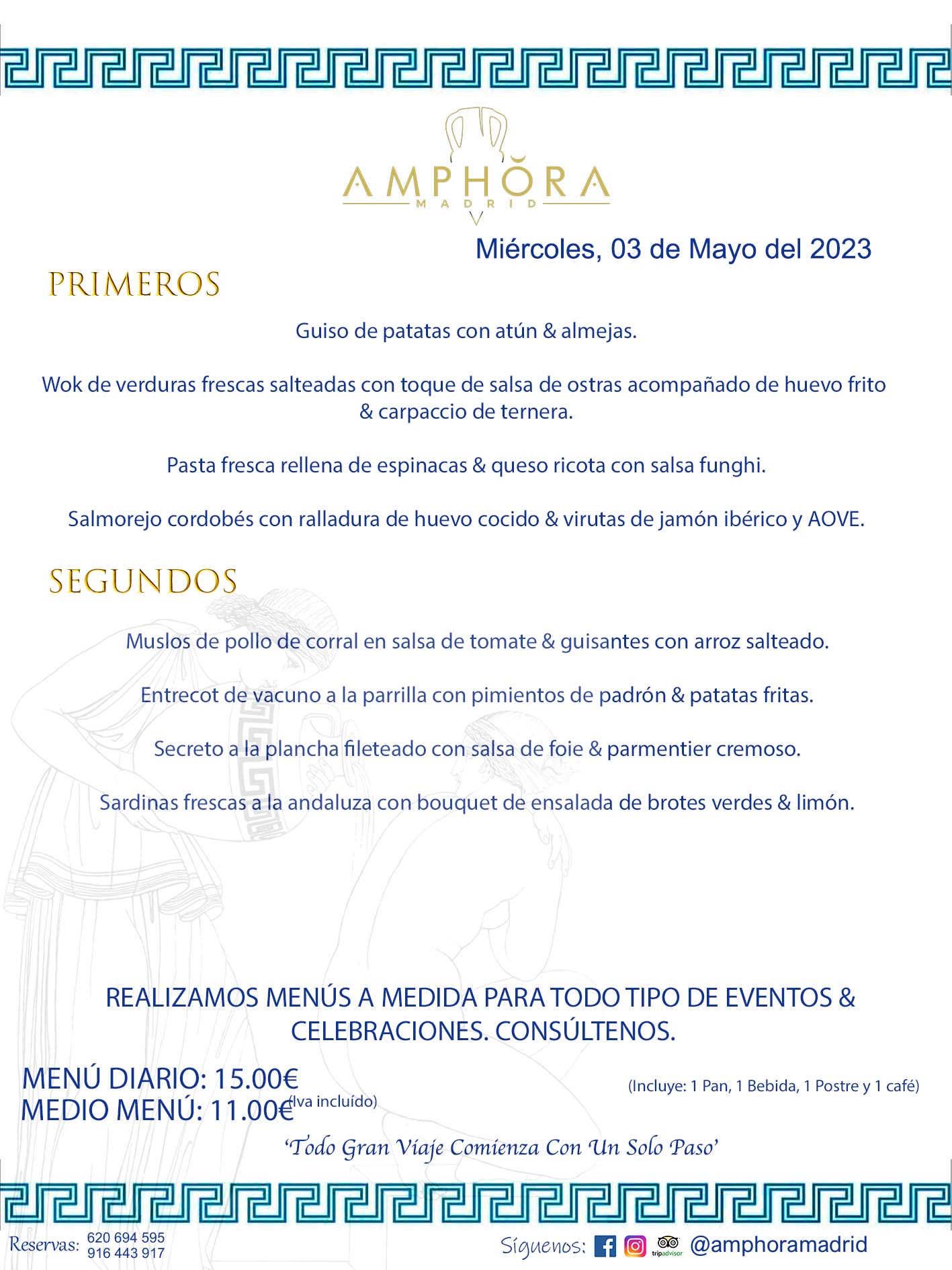 MENÚS DEL DÍA ALCORCÓN MENÚ DEL MIÉRCOLES 3 DE MAYO DE 2023 MENÚS DIARIOS MEJORES MENÚS RESTAURANTES ALCORCÓN RESTAURANTE AMPHORA TERRAZA EN ALCORCÓN (DISPONEMOS DE UNA GRAN TERRAZA) Av. Leganés, 54 28923 · Alcorcón · Madrid · España. 91 644 39 17 620 694 595 También realizamos menús especiales a medida personalizados a grupos para todo tipo de eventos, como celebraciones, comidas o cenas de empresas, bautizos, bodas, cumpleaños, cenas o comidas de navidad 2023 2024, etc. Consúltenos o visite nuestras excelentes y amplias instalaciones y les prepararemos el menú más ajustado a sus necesidades y presupuesto. #RestaurantesEventos #RestaurantesMenúsCelebraciones #RestaurantesSalonesBodasBautizosComuniones #MenúsEspecialesparaEventosAlcorcón #MenúsCelebracionesAlcorcón #RestaurantesSalonesMenúsEspecialesGrupos #RestaurantesMenúsCumpleaños #ComidasCenasEmpresasAlcorcón #MenúsparaCenasComidasEventosEmpresasMadrid #MejoresTerrazasMadrid #MejorTerrazaAlcorcónMadrid #PresupuestosMenúsBodasComunionesBautizosAlcorcón #RestaurantesSecretosconEncantoMadrid #RestaurantesMenúsCenasComidasGruposEmpresasNavidadesAlcorcon #SalonesComidasCenasEmpresasAlcorcón #MenúsEventos #MenúsBodas #MenúsComuniones #MenúsCumpleaños #MenúsBautizos #MenúsEventosAlcorcón #MenúsBodasAlcorcón #MenúsComunionesAlcorcón #MenúsCumpleañosAlcorcón #MenúsBautizosAlcorcón #MenúsNavidadAlcorcón #MenúsComidasNavidad #MenúsCenasNavidad #SalonesEventosAlcorcón RESTAURANTES ALCORCÓN CELEBRACIONES EVENTOS CUMPLEAÑOS BODAS COMUNIONES BAUTIZOS, MENÚS ESPECIALES A MEDIDA PARA REUNIONES FAMILIARES EVENTOS CELEBRACIONES BODAS COMUNIONES BAUTIZOS EN ALCORCÓN, RESTAURANTES SALONES GRUPOS COMIDAS CENAS EN ALCORCÓN, RESTAURANTES COMIDAS CENAS EMPRESA ALCORCÓN MADRID, MEJORES TERRAZAS ALCORCÓN, MEJOR TERRAZA ALCORCÓN, RESTAURANTES SECRETOS CON ENCANTO EN MADRID, RESTAURANTES MENUS GRUPOS ESPECIALES COMIDAS CENAS EMPRESAS NAVIDADES ALCORCÓN, CONSÚLTE NUESTROS MENÚS A MEDIDA PARA EVENTOS - REALIZAMOS MENÚS A MEDIDA PARA BODAS, COMUNIONES, BAUTIZOS, CUMPLEAÑOS, CENAS COMIDAS DE EMPRESAS, ETC - NUESTRO RESTAURANTE DIPONE DE UNA EXTRAORDINARIA TERRAZA PARA TODO TIPO DE EVENTOS - NUESTROS SALONES INTERIORES SE ADAPTAN A TODO DE EVENTOS, YA SEAN PARTICULARES COMO DE EMPRESAS - RESTAURANTE PREPARADO PARA TODO TIPO DE EVENTOS DE CLIENTES DE LA ZONA SUR SUROESTE DE MADRID COMO ALCORCÓN MÓSTOLES FUENLABRADA VILLAVICIOSA DE ODÓN POZUELO DE ALARCÓN GETAFE LAS ROZAS MAJADAHONDA - UNO DE LOS MEJORES RESTAURANTES DE MADRID PARA COMER O CENAR A LA CARTA O CON NUESTROS MENÚS - CELEBRE CON NOSOTROS SUS REUNIONES FAMILIARES CUMPLEAÑOS BAUTIZOS COMUNIONES BODAS PRESENTACIONES ETC. PUES SERÁN UN ÉXITO - MEJORES RESTAURANTES SALONES CELEBRACIONES EN ALCORCÓN -RESTAURANTES MENUS GRUPOS COMIDAS CENAS REUNIONES EMPRESAS NAVIDADES 2023 2024 ALCORCÓN ZONA SUR MADRID.