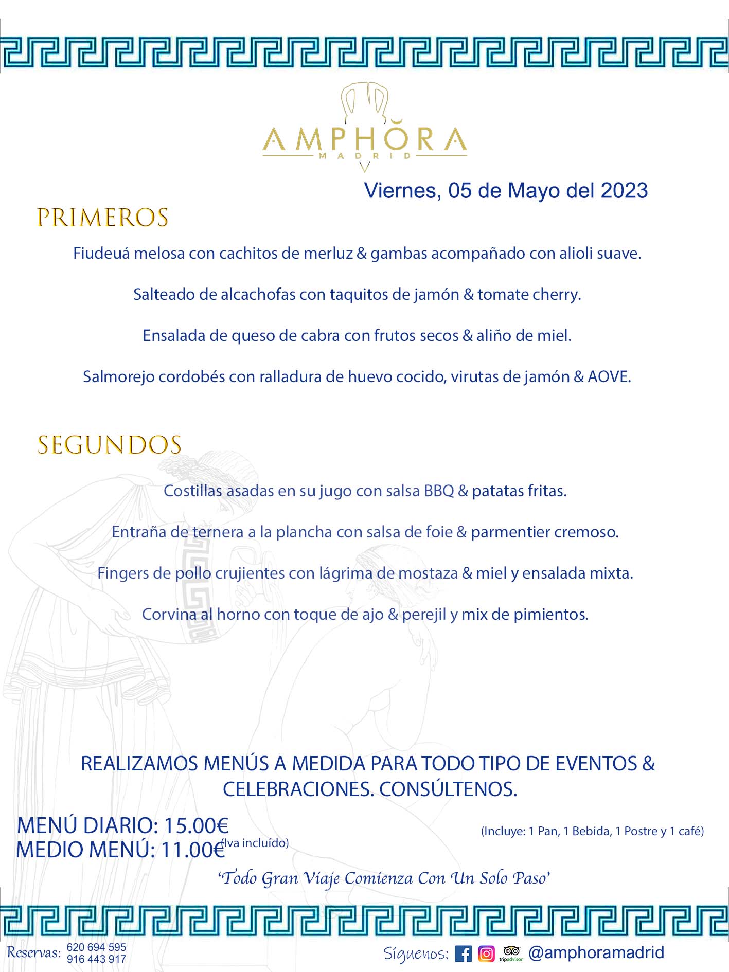 MENÚS DEL DÍA ALCORCÓN MENÚ DEL VIERNES 5 DE MAYO DE 2023 MENÚS DIARIOS MEJORES MENÚS RESTAURANTES ALCORCÓN RESTAURANTE AMPHORA TERRAZA EN ALCORCÓN (DISPONEMOS DE UNA GRAN TERRAZA) Av. Leganés, 54 28923 · Alcorcón · Madrid · España. 91 644 39 17 620 694 595 También realizamos menús especiales a medida personalizados a grupos para todo tipo de eventos, como celebraciones, comidas o cenas de empresas, bautizos, bodas, cumpleaños, cenas o comidas de navidad 2023 2024, etc. Consúltenos o visite nuestras excelentes y amplias instalaciones y les prepararemos el menú más ajustado a sus necesidades y presupuesto. #RestaurantesEventos #RestaurantesMenúsCelebraciones #RestaurantesSalonesBodasBautizosComuniones #MenúsEspecialesparaEventosAlcorcón #MenúsCelebracionesAlcorcón #RestaurantesSalonesMenúsEspecialesGrupos #RestaurantesMenúsCumpleaños #ComidasCenasEmpresasAlcorcón #MenúsparaCenasComidasEventosEmpresasMadrid #MejoresTerrazasMadrid #MejorTerrazaAlcorcónMadrid #PresupuestosMenúsBodasComunionesBautizosAlcorcón #RestaurantesSecretosconEncantoMadrid #RestaurantesMenúsCenasComidasGruposEmpresasNavidadesAlcorcon #SalonesComidasCenasEmpresasAlcorcón #MenúsEventos #MenúsBodas #MenúsComuniones #MenúsCumpleaños #MenúsBautizos #MenúsEventosAlcorcón #MenúsBodasAlcorcón #MenúsComunionesAlcorcón #MenúsCumpleañosAlcorcón #MenúsBautizosAlcorcón #MenúsNavidadAlcorcón #MenúsComidasNavidad #MenúsCenasNavidad #SalonesEventosAlcorcón RESTAURANTES ALCORCÓN CELEBRACIONES EVENTOS CUMPLEAÑOS BODAS COMUNIONES BAUTIZOS, MENÚS ESPECIALES A MEDIDA PARA REUNIONES FAMILIARES EVENTOS CELEBRACIONES BODAS COMUNIONES BAUTIZOS EN ALCORCÓN, RESTAURANTES SALONES GRUPOS COMIDAS CENAS EN ALCORCÓN, RESTAURANTES COMIDAS CENAS EMPRESA ALCORCÓN MADRID, MEJORES TERRAZAS ALCORCÓN, MEJOR TERRAZA ALCORCÓN, RESTAURANTES SECRETOS CON ENCANTO EN MADRID, RESTAURANTES MENUS GRUPOS ESPECIALES COMIDAS CENAS EMPRESAS NAVIDADES ALCORCÓN, CONSÚLTE NUESTROS MENÚS A MEDIDA PARA EVENTOS - REALIZAMOS MENÚS A MEDIDA PARA BODAS, COMUNIONES, BAUTIZOS, CUMPLEAÑOS, CENAS COMIDAS DE EMPRESAS, ETC - NUESTRO RESTAURANTE DIPONE DE UNA EXTRAORDINARIA TERRAZA PARA TODO TIPO DE EVENTOS - NUESTROS SALONES INTERIORES SE ADAPTAN A TODO DE EVENTOS, YA SEAN PARTICULARES COMO DE EMPRESAS - RESTAURANTE PREPARADO PARA TODO TIPO DE EVENTOS DE CLIENTES DE LA ZONA SUR SUROESTE DE MADRID COMO ALCORCÓN MÓSTOLES FUENLABRADA VILLAVICIOSA DE ODÓN POZUELO DE ALARCÓN GETAFE LAS ROZAS MAJADAHONDA - UNO DE LOS MEJORES RESTAURANTES DE MADRID PARA COMER O CENAR A LA CARTA O CON NUESTROS MENÚS - CELEBRE CON NOSOTROS SUS REUNIONES FAMILIARES CUMPLEAÑOS BAUTIZOS COMUNIONES BODAS PRESENTACIONES ETC. PUES SERÁN UN ÉXITO - MEJORES RESTAURANTES SALONES CELEBRACIONES EN ALCORCÓN -RESTAURANTES MENUS GRUPOS COMIDAS CENAS REUNIONES EMPRESAS NAVIDADES 2023 2024 ALCORCÓN ZONA SUR MADRID.