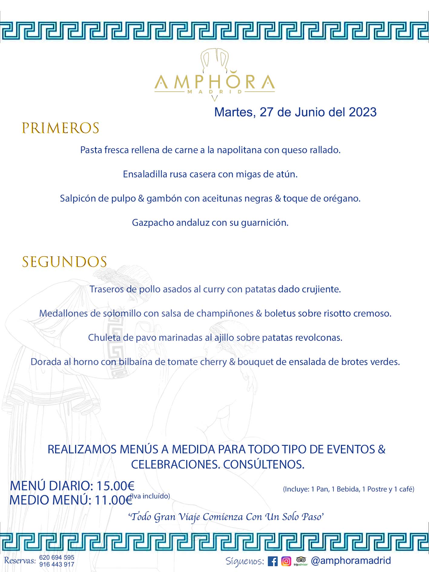 MENÚS DEL DÍA ALCORCÓN MENÚ DEL MARTES 27 DE JUNIO DE 2023 MENÚS DIARIOS MEJORES MENÚS RESTAURANTES ALCORCÓN RESTAURANTE AMPHORA TERRAZA EN ALCORCÓN (DISPONEMOS DE UNA GRAN TERRAZA) Av. Leganés, 54 28923 · Alcorcón · Madrid · España. 91 644 39 17 620 694 595 También realizamos menús especiales a medida personalizados a grupos para todo tipo de eventos, como celebraciones, comidas o cenas de empresas, bautizos, bodas, cumpleaños, cenas o comidas de navidad 2023 2024, etc. Consúltenos o visite nuestras excelentes y amplias instalaciones y les prepararemos el menú más ajustado a sus necesidades y presupuesto. #RestaurantesEventos #RestaurantesMenúsCelebraciones #RestaurantesSalonesBodasBautizosComuniones #MenúsEspecialesparaEventosAlcorcón #MenúsCelebracionesAlcorcón #RestaurantesSalonesMenúsEspecialesGrupos #RestaurantesMenúsCumpleaños #ComidasCenasEmpresasAlcorcón #MenúsparaCenasComidasEventosEmpresasMadrid #MejoresTerrazasMadrid #MejorTerrazaAlcorcónMadrid #PresupuestosMenúsBodasComunionesBautizosAlcorcón #RestaurantesSecretosconEncantoMadrid #RestaurantesMenúsCenasComidasGruposEmpresasNavidadesAlcorcon #SalonesComidasCenasEmpresasAlcorcón #MenúsEventos #MenúsBodas #MenúsComuniones #MenúsCumpleaños #MenúsBautizos #MenúsEventosAlcorcón #MenúsBodasAlcorcón #MenúsComunionesAlcorcón #MenúsCumpleañosAlcorcón #MenúsBautizosAlcorcón #MenúsNavidadAlcorcón #MenúsComidasNavidad #MenúsCenasNavidad #SalonesEventosAlcorcón RESTAURANTES ALCORCÓN CELEBRACIONES EVENTOS CUMPLEAÑOS BODAS COMUNIONES BAUTIZOS, MENÚS ESPECIALES A MEDIDA PARA REUNIONES FAMILIARES EVENTOS CELEBRACIONES BODAS COMUNIONES BAUTIZOS EN ALCORCÓN, RESTAURANTES SALONES GRUPOS COMIDAS CENAS EN ALCORCÓN, RESTAURANTES COMIDAS CENAS EMPRESA ALCORCÓN MADRID, MEJORES TERRAZAS ALCORCÓN, MEJOR TERRAZA ALCORCÓN, RESTAURANTES SECRETOS CON ENCANTO EN MADRID, RESTAURANTES MENUS GRUPOS ESPECIALES COMIDAS CENAS EMPRESAS NAVIDADES ALCORCÓN, CONSÚLTE NUESTROS MENÚS A MEDIDA PARA EVENTOS - REALIZAMOS MENÚS A MEDIDA PARA BODAS, COMUNIONES, BAUTIZOS, CUMPLEAÑOS, CENAS COMIDAS DE EMPRESAS, ETC - NUESTRO RESTAURANTE DIPONE DE UNA EXTRAORDINARIA TERRAZA PARA TODO TIPO DE EVENTOS - NUESTROS SALONES INTERIORES SE ADAPTAN A TODO DE EVENTOS, YA SEAN PARTICULARES COMO DE EMPRESAS - RESTAURANTE PREPARADO PARA TODO TIPO DE EVENTOS DE CLIENTES DE LA ZONA SUR SUROESTE DE MADRID COMO ALCORCÓN MÓSTOLES FUENLABRADA VILLAVICIOSA DE ODÓN POZUELO DE ALARCÓN GETAFE LAS ROZAS MAJADAHONDA - UNO DE LOS MEJORES RESTAURANTES DE MADRID PARA COMER O CENAR A LA CARTA O CON NUESTROS MENÚS - CELEBRE CON NOSOTROS SUS REUNIONES FAMILIARES CUMPLEAÑOS BAUTIZOS COMUNIONES BODAS PRESENTACIONES ETC. PUES SERÁN UN ÉXITO - MEJORES RESTAURANTES SALONES CELEBRACIONES EN ALCORCÓN -RESTAURANTES MENUS GRUPOS COMIDAS CENAS REUNIONES EMPRESAS NAVIDADES 2023 2024 ALCORCÓN ZONA SUR MADRID.