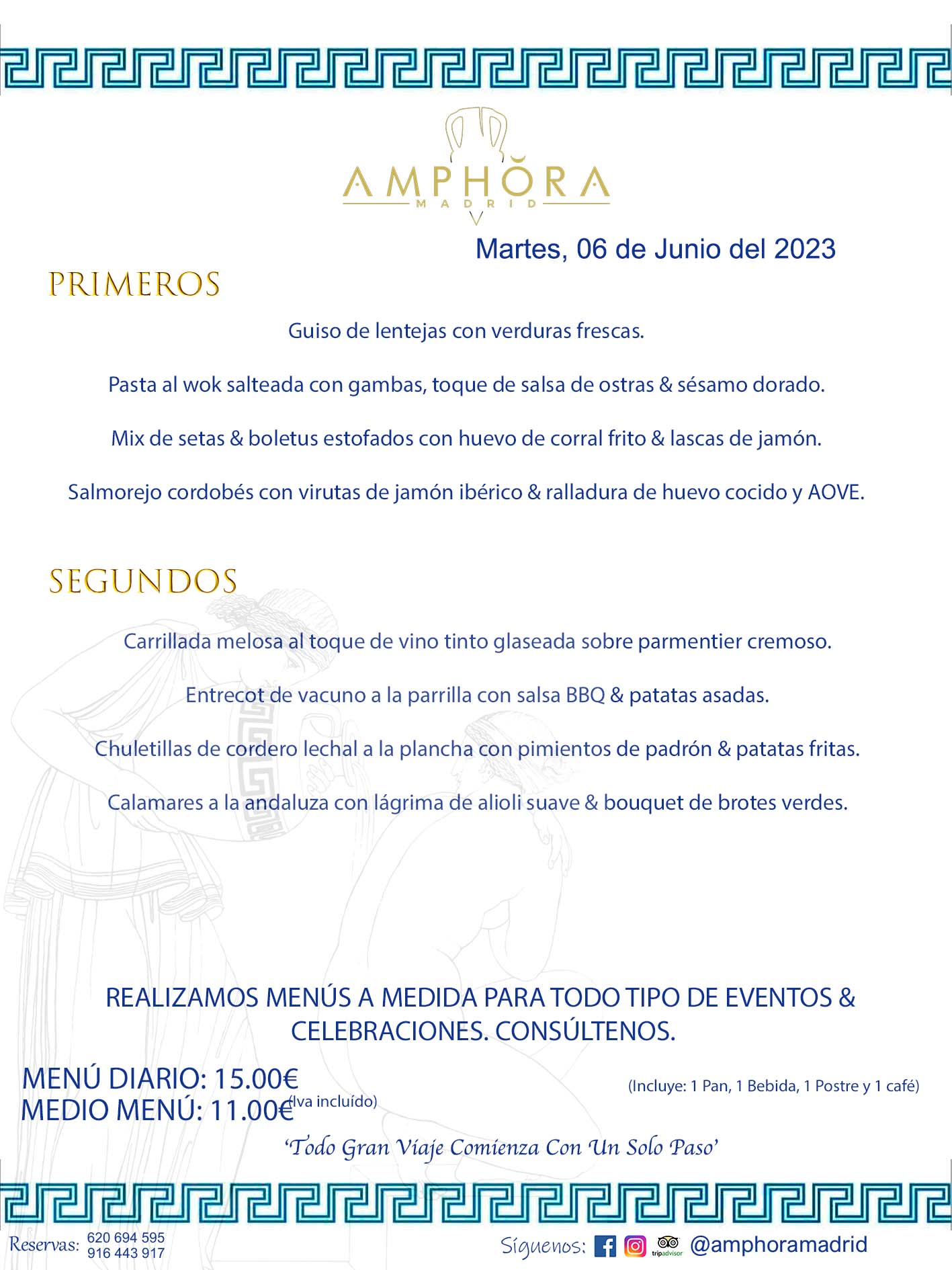 MENÚS DEL DÍA ALCORCÓN MENÚ DEL MARTES 6 DE JUNIO DE 2023 MENÚS DIARIOS MEJORES MENÚS RESTAURANTES ALCORCÓN RESTAURANTE AMPHORA TERRAZA EN ALCORCÓN (DISPONEMOS DE UNA GRAN TERRAZA) Av. Leganés, 54 28923 · Alcorcón · Madrid · España. 91 644 39 17 620 694 595 También realizamos menús especiales a medida personalizados a grupos para todo tipo de eventos, como celebraciones, comidas o cenas de empresas, bautizos, bodas, cumpleaños, cenas o comidas de navidad 2023 2024, etc. Consúltenos o visite nuestras excelentes y amplias instalaciones y les prepararemos el menú más ajustado a sus necesidades y presupuesto. #RestaurantesEventos #RestaurantesMenúsCelebraciones #RestaurantesSalonesBodasBautizosComuniones #MenúsEspecialesparaEventosAlcorcón #MenúsCelebracionesAlcorcón #RestaurantesSalonesMenúsEspecialesGrupos #RestaurantesMenúsCumpleaños #ComidasCenasEmpresasAlcorcón #MenúsparaCenasComidasEventosEmpresasMadrid #MejoresTerrazasMadrid #MejorTerrazaAlcorcónMadrid #PresupuestosMenúsBodasComunionesBautizosAlcorcón #RestaurantesSecretosconEncantoMadrid #RestaurantesMenúsCenasComidasGruposEmpresasNavidadesAlcorcon #SalonesComidasCenasEmpresasAlcorcón #MenúsEventos #MenúsBodas #MenúsComuniones #MenúsCumpleaños #MenúsBautizos #MenúsEventosAlcorcón #MenúsBodasAlcorcón #MenúsComunionesAlcorcón #MenúsCumpleañosAlcorcón #MenúsBautizosAlcorcón #MenúsNavidadAlcorcón #MenúsComidasNavidad #MenúsCenasNavidad #SalonesEventosAlcorcón RESTAURANTES ALCORCÓN CELEBRACIONES EVENTOS CUMPLEAÑOS BODAS COMUNIONES BAUTIZOS, MENÚS ESPECIALES A MEDIDA PARA REUNIONES FAMILIARES EVENTOS CELEBRACIONES BODAS COMUNIONES BAUTIZOS EN ALCORCÓN, RESTAURANTES SALONES GRUPOS COMIDAS CENAS EN ALCORCÓN, RESTAURANTES COMIDAS CENAS EMPRESA ALCORCÓN MADRID, MEJORES TERRAZAS ALCORCÓN, MEJOR TERRAZA ALCORCÓN, RESTAURANTES SECRETOS CON ENCANTO EN MADRID, RESTAURANTES MENUS GRUPOS ESPECIALES COMIDAS CENAS EMPRESAS NAVIDADES ALCORCÓN, CONSÚLTE NUESTROS MENÚS A MEDIDA PARA EVENTOS - REALIZAMOS MENÚS A MEDIDA PARA BODAS, COMUNIONES, BAUTIZOS, CUMPLEAÑOS, CENAS COMIDAS DE EMPRESAS, ETC - NUESTRO RESTAURANTE DIPONE DE UNA EXTRAORDINARIA TERRAZA PARA TODO TIPO DE EVENTOS - NUESTROS SALONES INTERIORES SE ADAPTAN A TODO DE EVENTOS, YA SEAN PARTICULARES COMO DE EMPRESAS - RESTAURANTE PREPARADO PARA TODO TIPO DE EVENTOS DE CLIENTES DE LA ZONA SUR SUROESTE DE MADRID COMO ALCORCÓN MÓSTOLES FUENLABRADA VILLAVICIOSA DE ODÓN POZUELO DE ALARCÓN GETAFE LAS ROZAS MAJADAHONDA - UNO DE LOS MEJORES RESTAURANTES DE MADRID PARA COMER O CENAR A LA CARTA O CON NUESTROS MENÚS - CELEBRE CON NOSOTROS SUS REUNIONES FAMILIARES CUMPLEAÑOS BAUTIZOS COMUNIONES BODAS PRESENTACIONES ETC. PUES SERÁN UN ÉXITO - MEJORES RESTAURANTES SALONES CELEBRACIONES EN ALCORCÓN -RESTAURANTES MENUS GRUPOS COMIDAS CENAS REUNIONES EMPRESAS NAVIDADES 2023 2024 ALCORCÓN ZONA SUR MADRID.