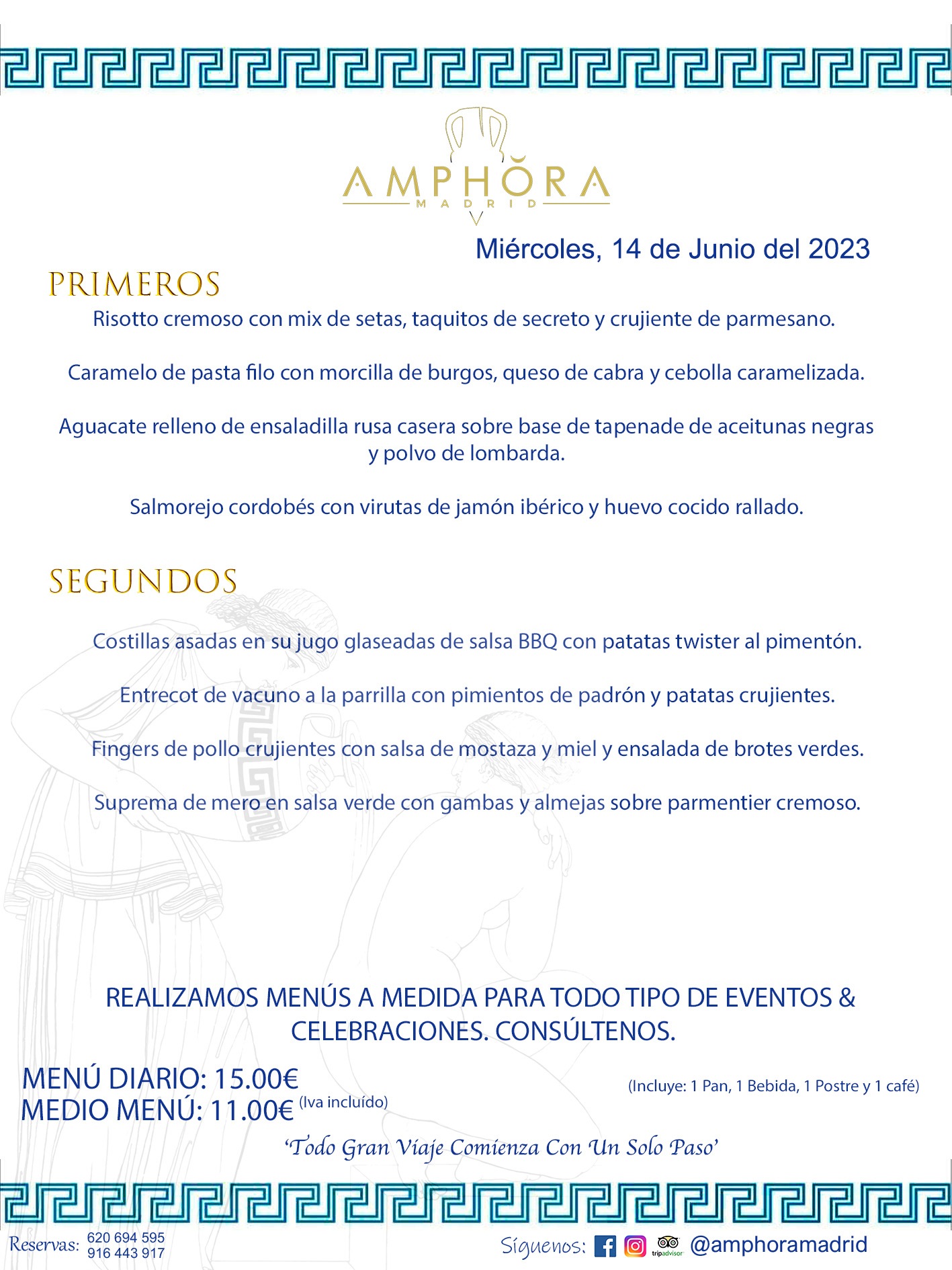 MENÚS DEL DÍA ALCORCÓN MENÚ DEL MIÉRCOLES 14 DE JUNIO DE 2023 MENÚS DIARIOS MEJORES MENÚS RESTAURANTES ALCORCÓN RESTAURANTE AMPHORA TERRAZA EN ALCORCÓN (DISPONEMOS DE UNA GRAN TERRAZA) Av. Leganés, 54 28923 · Alcorcón · Madrid · España. 91 644 39 17 620 694 595 También realizamos menús especiales a medida personalizados a grupos para todo tipo de eventos, como celebraciones, comidas o cenas de empresas, bautizos, bodas, cumpleaños, cenas o comidas de navidad 2023 2024, etc. Consúltenos o visite nuestras excelentes y amplias instalaciones y les prepararemos el menú más ajustado a sus necesidades y presupuesto. #RestaurantesEventos #RestaurantesMenúsCelebraciones #RestaurantesSalonesBodasBautizosComuniones #MenúsEspecialesparaEventosAlcorcón #MenúsCelebracionesAlcorcón #RestaurantesSalonesMenúsEspecialesGrupos #RestaurantesMenúsCumpleaños #ComidasCenasEmpresasAlcorcón #MenúsparaCenasComidasEventosEmpresasMadrid #MejoresTerrazasMadrid #MejorTerrazaAlcorcónMadrid #PresupuestosMenúsBodasComunionesBautizosAlcorcón #RestaurantesSecretosconEncantoMadrid #RestaurantesMenúsCenasComidasGruposEmpresasNavidadesAlcorcon #SalonesComidasCenasEmpresasAlcorcón #MenúsEventos #MenúsBodas #MenúsComuniones #MenúsCumpleaños #MenúsBautizos #MenúsEventosAlcorcón #MenúsBodasAlcorcón #MenúsComunionesAlcorcón #MenúsCumpleañosAlcorcón #MenúsBautizosAlcorcón #MenúsNavidadAlcorcón #MenúsComidasNavidad #MenúsCenasNavidad #SalonesEventosAlcorcón RESTAURANTES ALCORCÓN CELEBRACIONES EVENTOS CUMPLEAÑOS BODAS COMUNIONES BAUTIZOS, MENÚS ESPECIALES A MEDIDA PARA REUNIONES FAMILIARES EVENTOS CELEBRACIONES BODAS COMUNIONES BAUTIZOS EN ALCORCÓN, RESTAURANTES SALONES GRUPOS COMIDAS CENAS EN ALCORCÓN, RESTAURANTES COMIDAS CENAS EMPRESA ALCORCÓN MADRID, MEJORES TERRAZAS ALCORCÓN, MEJOR TERRAZA ALCORCÓN, RESTAURANTES SECRETOS CON ENCANTO EN MADRID, RESTAURANTES MENUS GRUPOS ESPECIALES COMIDAS CENAS EMPRESAS NAVIDADES ALCORCÓN, CONSÚLTE NUESTROS MENÚS A MEDIDA PARA EVENTOS - REALIZAMOS MENÚS A MEDIDA PARA BODAS, COMUNIONES, BAUTIZOS, CUMPLEAÑOS, CENAS COMIDAS DE EMPRESAS, ETC - NUESTRO RESTAURANTE DIPONE DE UNA EXTRAORDINARIA TERRAZA PARA TODO TIPO DE EVENTOS - NUESTROS SALONES INTERIORES SE ADAPTAN A TODO DE EVENTOS, YA SEAN PARTICULARES COMO DE EMPRESAS - RESTAURANTE PREPARADO PARA TODO TIPO DE EVENTOS DE CLIENTES DE LA ZONA SUR SUROESTE DE MADRID COMO ALCORCÓN MÓSTOLES FUENLABRADA VILLAVICIOSA DE ODÓN POZUELO DE ALARCÓN GETAFE LAS ROZAS MAJADAHONDA - UNO DE LOS MEJORES RESTAURANTES DE MADRID PARA COMER O CENAR A LA CARTA O CON NUESTROS MENÚS - CELEBRE CON NOSOTROS SUS REUNIONES FAMILIARES CUMPLEAÑOS BAUTIZOS COMUNIONES BODAS PRESENTACIONES ETC. PUES SERÁN UN ÉXITO - MEJORES RESTAURANTES SALONES CELEBRACIONES EN ALCORCÓN -RESTAURANTES MENUS GRUPOS COMIDAS CENAS REUNIONES EMPRESAS NAVIDADES 2023 2024 ALCORCÓN ZONA SUR MADRID.