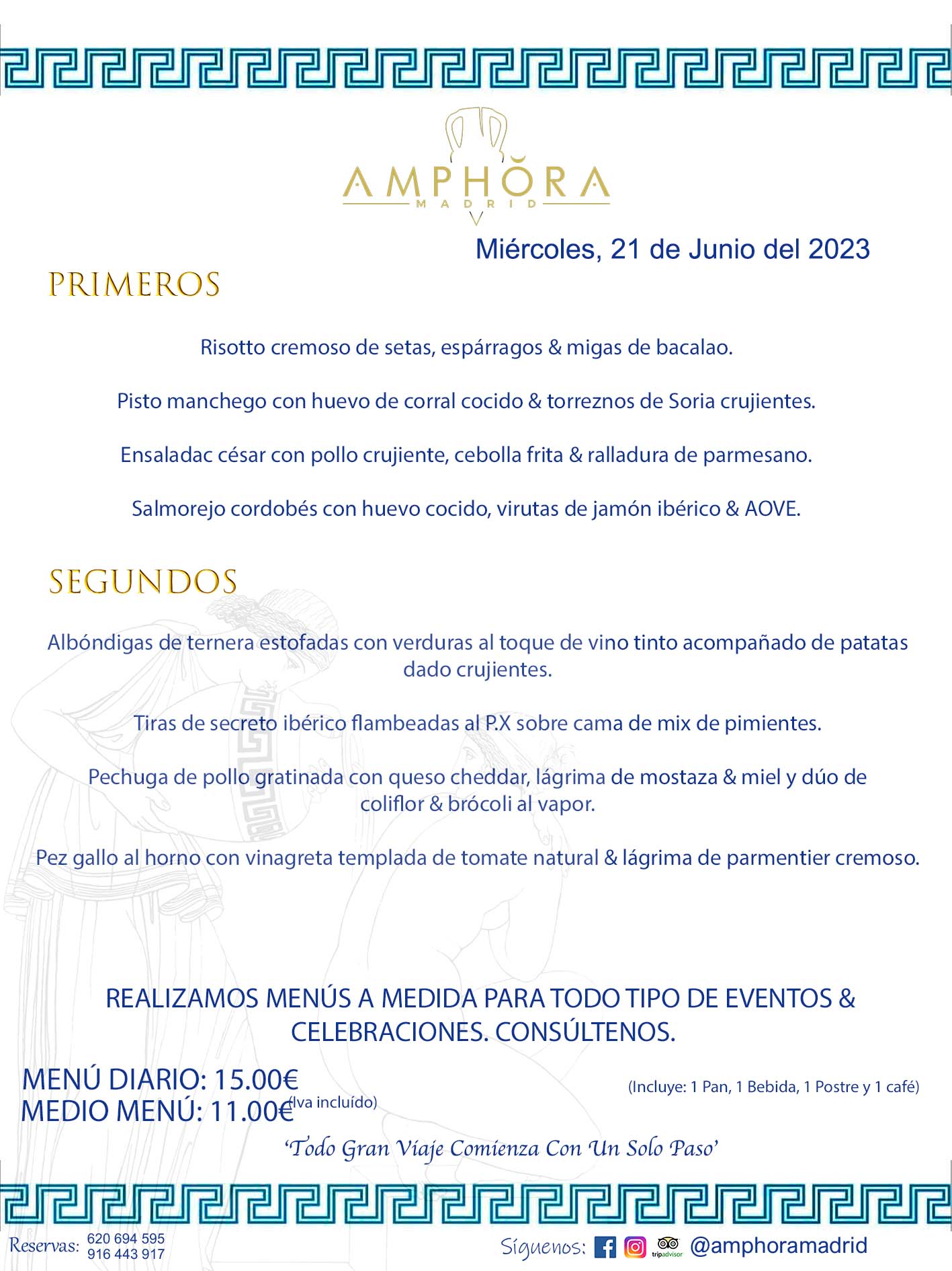 MENÚS DEL DÍA ALCORCÓN MENÚ DEL MIÉRCOLES 21 DE JUNIO DE 2023 MENÚS DIARIOS MEJORES MENÚS RESTAURANTES ALCORCÓN RESTAURANTE AMPHORA TERRAZA EN ALCORCÓN (DISPONEMOS DE UNA GRAN TERRAZA) Av. Leganés, 54 28923 · Alcorcón · Madrid · España. 91 644 39 17 620 694 595 También realizamos menús especiales a medida personalizados a grupos para todo tipo de eventos, como celebraciones, comidas o cenas de empresas, bautizos, bodas, cumpleaños, cenas o comidas de navidad 2023 2024, etc. Consúltenos o visite nuestras excelentes y amplias instalaciones y les prepararemos el menú más ajustado a sus necesidades y presupuesto. #RestaurantesEventos #RestaurantesMenúsCelebraciones #RestaurantesSalonesBodasBautizosComuniones #MenúsEspecialesparaEventosAlcorcón #MenúsCelebracionesAlcorcón #RestaurantesSalonesMenúsEspecialesGrupos #RestaurantesMenúsCumpleaños #ComidasCenasEmpresasAlcorcón #MenúsparaCenasComidasEventosEmpresasMadrid #MejoresTerrazasMadrid #MejorTerrazaAlcorcónMadrid #PresupuestosMenúsBodasComunionesBautizosAlcorcón #RestaurantesSecretosconEncantoMadrid #RestaurantesMenúsCenasComidasGruposEmpresasNavidadesAlcorcon #SalonesComidasCenasEmpresasAlcorcón #MenúsEventos #MenúsBodas #MenúsComuniones #MenúsCumpleaños #MenúsBautizos #MenúsEventosAlcorcón #MenúsBodasAlcorcón #MenúsComunionesAlcorcón #MenúsCumpleañosAlcorcón #MenúsBautizosAlcorcón #MenúsNavidadAlcorcón #MenúsComidasNavidad #MenúsCenasNavidad #SalonesEventosAlcorcón RESTAURANTES ALCORCÓN CELEBRACIONES EVENTOS CUMPLEAÑOS BODAS COMUNIONES BAUTIZOS, MENÚS ESPECIALES A MEDIDA PARA REUNIONES FAMILIARES EVENTOS CELEBRACIONES BODAS COMUNIONES BAUTIZOS EN ALCORCÓN, RESTAURANTES SALONES GRUPOS COMIDAS CENAS EN ALCORCÓN, RESTAURANTES COMIDAS CENAS EMPRESA ALCORCÓN MADRID, MEJORES TERRAZAS ALCORCÓN, MEJOR TERRAZA ALCORCÓN, RESTAURANTES SECRETOS CON ENCANTO EN MADRID, RESTAURANTES MENUS GRUPOS ESPECIALES COMIDAS CENAS EMPRESAS NAVIDADES ALCORCÓN, CONSÚLTE NUESTROS MENÚS A MEDIDA PARA EVENTOS - REALIZAMOS MENÚS A MEDIDA PARA BODAS, COMUNIONES, BAUTIZOS, CUMPLEAÑOS, CENAS COMIDAS DE EMPRESAS, ETC - NUESTRO RESTAURANTE DIPONE DE UNA EXTRAORDINARIA TERRAZA PARA TODO TIPO DE EVENTOS - NUESTROS SALONES INTERIORES SE ADAPTAN A TODO DE EVENTOS, YA SEAN PARTICULARES COMO DE EMPRESAS - RESTAURANTE PREPARADO PARA TODO TIPO DE EVENTOS DE CLIENTES DE LA ZONA SUR SUROESTE DE MADRID COMO ALCORCÓN MÓSTOLES FUENLABRADA VILLAVICIOSA DE ODÓN POZUELO DE ALARCÓN GETAFE LAS ROZAS MAJADAHONDA - UNO DE LOS MEJORES RESTAURANTES DE MADRID PARA COMER O CENAR A LA CARTA O CON NUESTROS MENÚS - CELEBRE CON NOSOTROS SUS REUNIONES FAMILIARES CUMPLEAÑOS BAUTIZOS COMUNIONES BODAS PRESENTACIONES ETC. PUES SERÁN UN ÉXITO - MEJORES RESTAURANTES SALONES CELEBRACIONES EN ALCORCÓN -RESTAURANTES MENUS GRUPOS COMIDAS CENAS REUNIONES EMPRESAS NAVIDADES 2023 2024 ALCORCÓN ZONA SUR MADRID.