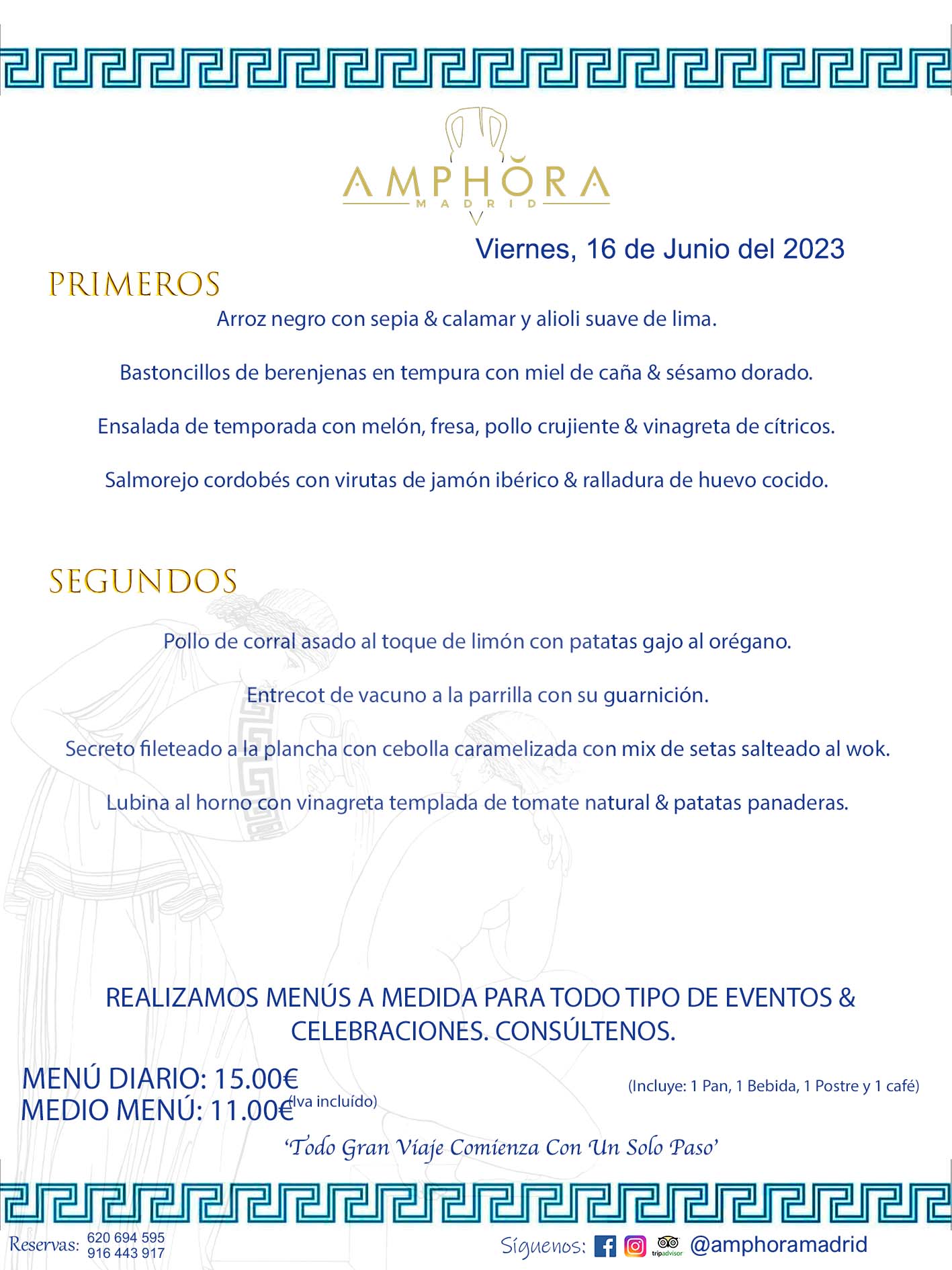 MENÚS DEL DÍA ALCORCÓN MENÚ DEL VIERNES 16 DE JUNIO DE 2023 MENÚS DIARIOS MEJORES MENÚS RESTAURANTES ALCORCÓN RESTAURANTE AMPHORA TERRAZA EN ALCORCÓN (DISPONEMOS DE UNA GRAN TERRAZA) Av. Leganés, 54 28923 · Alcorcón · Madrid · España. 91 644 39 17 620 694 595 También realizamos menús especiales a medida personalizados a grupos para todo tipo de eventos, como celebraciones, comidas o cenas de empresas, bautizos, bodas, cumpleaños, cenas o comidas de navidad 2023 2024, etc. Consúltenos o visite nuestras excelentes y amplias instalaciones y les prepararemos el menú más ajustado a sus necesidades y presupuesto. #RestaurantesEventos #RestaurantesMenúsCelebraciones #RestaurantesSalonesBodasBautizosComuniones #MenúsEspecialesparaEventosAlcorcón #MenúsCelebracionesAlcorcón #RestaurantesSalonesMenúsEspecialesGrupos #RestaurantesMenúsCumpleaños #ComidasCenasEmpresasAlcorcón #MenúsparaCenasComidasEventosEmpresasMadrid #MejoresTerrazasMadrid #MejorTerrazaAlcorcónMadrid #PresupuestosMenúsBodasComunionesBautizosAlcorcón #RestaurantesSecretosconEncantoMadrid #RestaurantesMenúsCenasComidasGruposEmpresasNavidadesAlcorcon #SalonesComidasCenasEmpresasAlcorcón #MenúsEventos #MenúsBodas #MenúsComuniones #MenúsCumpleaños #MenúsBautizos #MenúsEventosAlcorcón #MenúsBodasAlcorcón #MenúsComunionesAlcorcón #MenúsCumpleañosAlcorcón #MenúsBautizosAlcorcón #MenúsNavidadAlcorcón #MenúsComidasNavidad #MenúsCenasNavidad #SalonesEventosAlcorcón RESTAURANTES ALCORCÓN CELEBRACIONES EVENTOS CUMPLEAÑOS BODAS COMUNIONES BAUTIZOS, MENÚS ESPECIALES A MEDIDA PARA REUNIONES FAMILIARES EVENTOS CELEBRACIONES BODAS COMUNIONES BAUTIZOS EN ALCORCÓN, RESTAURANTES SALONES GRUPOS COMIDAS CENAS EN ALCORCÓN, RESTAURANTES COMIDAS CENAS EMPRESA ALCORCÓN MADRID, MEJORES TERRAZAS ALCORCÓN, MEJOR TERRAZA ALCORCÓN, RESTAURANTES SECRETOS CON ENCANTO EN MADRID, RESTAURANTES MENUS GRUPOS ESPECIALES COMIDAS CENAS EMPRESAS NAVIDADES ALCORCÓN, CONSÚLTE NUESTROS MENÚS A MEDIDA PARA EVENTOS - REALIZAMOS MENÚS A MEDIDA PARA BODAS, COMUNIONES, BAUTIZOS, CUMPLEAÑOS, CENAS COMIDAS DE EMPRESAS, ETC - NUESTRO RESTAURANTE DIPONE DE UNA EXTRAORDINARIA TERRAZA PARA TODO TIPO DE EVENTOS - NUESTROS SALONES INTERIORES SE ADAPTAN A TODO DE EVENTOS, YA SEAN PARTICULARES COMO DE EMPRESAS - RESTAURANTE PREPARADO PARA TODO TIPO DE EVENTOS DE CLIENTES DE LA ZONA SUR SUROESTE DE MADRID COMO ALCORCÓN MÓSTOLES FUENLABRADA VILLAVICIOSA DE ODÓN POZUELO DE ALARCÓN GETAFE LAS ROZAS MAJADAHONDA - UNO DE LOS MEJORES RESTAURANTES DE MADRID PARA COMER O CENAR A LA CARTA O CON NUESTROS MENÚS - CELEBRE CON NOSOTROS SUS REUNIONES FAMILIARES CUMPLEAÑOS BAUTIZOS COMUNIONES BODAS PRESENTACIONES ETC. PUES SERÁN UN ÉXITO - MEJORES RESTAURANTES SALONES CELEBRACIONES EN ALCORCÓN -RESTAURANTES MENUS GRUPOS COMIDAS CENAS REUNIONES EMPRESAS NAVIDADES 2023 2024 ALCORCÓN ZONA SUR MADRID.