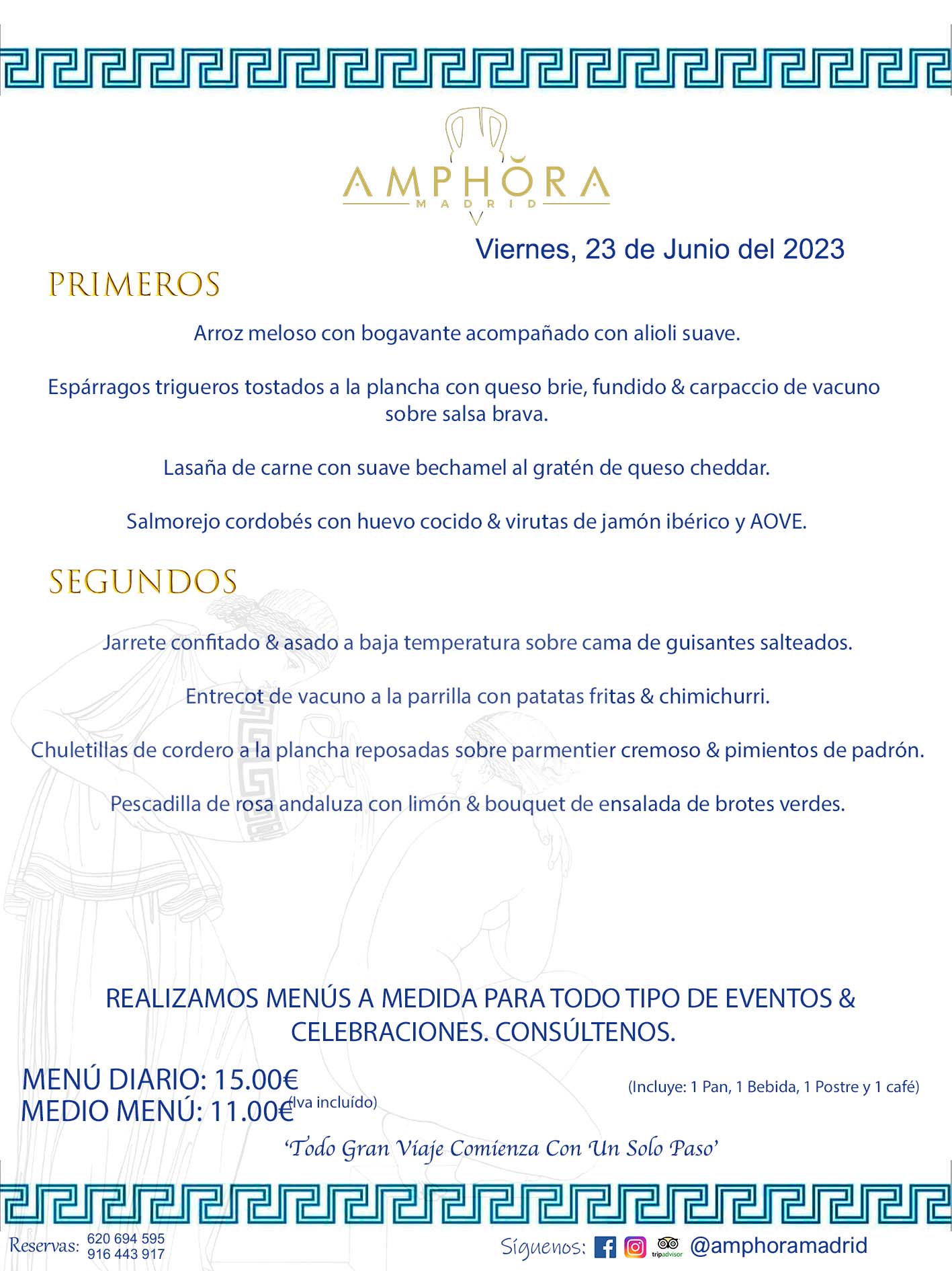 MENÚS DEL DÍA ALCORCÓN MENÚ DEL VIERNES 23 DE JUNIO DE 2023 MENÚS DIARIOS MEJORES MENÚS RESTAURANTES ALCORCÓN RESTAURANTE AMPHORA TERRAZA EN ALCORCÓN (DISPONEMOS DE UNA GRAN TERRAZA) Av. Leganés, 54 28923 · Alcorcón · Madrid · España. 91 644 39 17 620 694 595 También realizamos menús especiales a medida personalizados a grupos para todo tipo de eventos, como celebraciones, comidas o cenas de empresas, bautizos, bodas, cumpleaños, cenas o comidas de navidad 2023 2024, etc. Consúltenos o visite nuestras excelentes y amplias instalaciones y les prepararemos el menú más ajustado a sus necesidades y presupuesto. #RestaurantesEventos #RestaurantesMenúsCelebraciones #RestaurantesSalonesBodasBautizosComuniones #MenúsEspecialesparaEventosAlcorcón #MenúsCelebracionesAlcorcón #RestaurantesSalonesMenúsEspecialesGrupos #RestaurantesMenúsCumpleaños #ComidasCenasEmpresasAlcorcón #MenúsparaCenasComidasEventosEmpresasMadrid #MejoresTerrazasMadrid #MejorTerrazaAlcorcónMadrid #PresupuestosMenúsBodasComunionesBautizosAlcorcón #RestaurantesSecretosconEncantoMadrid #RestaurantesMenúsCenasComidasGruposEmpresasNavidadesAlcorcon #SalonesComidasCenasEmpresasAlcorcón #MenúsEventos #MenúsBodas #MenúsComuniones #MenúsCumpleaños #MenúsBautizos #MenúsEventosAlcorcón #MenúsBodasAlcorcón #MenúsComunionesAlcorcón #MenúsCumpleañosAlcorcón #MenúsBautizosAlcorcón #MenúsNavidadAlcorcón #MenúsComidasNavidad #MenúsCenasNavidad #SalonesEventosAlcorcón RESTAURANTES ALCORCÓN CELEBRACIONES EVENTOS CUMPLEAÑOS BODAS COMUNIONES BAUTIZOS, MENÚS ESPECIALES A MEDIDA PARA REUNIONES FAMILIARES EVENTOS CELEBRACIONES BODAS COMUNIONES BAUTIZOS EN ALCORCÓN, RESTAURANTES SALONES GRUPOS COMIDAS CENAS EN ALCORCÓN, RESTAURANTES COMIDAS CENAS EMPRESA ALCORCÓN MADRID, MEJORES TERRAZAS ALCORCÓN, MEJOR TERRAZA ALCORCÓN, RESTAURANTES SECRETOS CON ENCANTO EN MADRID, RESTAURANTES MENUS GRUPOS ESPECIALES COMIDAS CENAS EMPRESAS NAVIDADES ALCORCÓN, CONSÚLTE NUESTROS MENÚS A MEDIDA PARA EVENTOS - REALIZAMOS MENÚS A MEDIDA PARA BODAS, COMUNIONES, BAUTIZOS, CUMPLEAÑOS, CENAS COMIDAS DE EMPRESAS, ETC - NUESTRO RESTAURANTE DIPONE DE UNA EXTRAORDINARIA TERRAZA PARA TODO TIPO DE EVENTOS - NUESTROS SALONES INTERIORES SE ADAPTAN A TODO DE EVENTOS, YA SEAN PARTICULARES COMO DE EMPRESAS - RESTAURANTE PREPARADO PARA TODO TIPO DE EVENTOS DE CLIENTES DE LA ZONA SUR SUROESTE DE MADRID COMO ALCORCÓN MÓSTOLES FUENLABRADA VILLAVICIOSA DE ODÓN POZUELO DE ALARCÓN GETAFE LAS ROZAS MAJADAHONDA - UNO DE LOS MEJORES RESTAURANTES DE MADRID PARA COMER O CENAR A LA CARTA O CON NUESTROS MENÚS - CELEBRE CON NOSOTROS SUS REUNIONES FAMILIARES CUMPLEAÑOS BAUTIZOS COMUNIONES BODAS PRESENTACIONES ETC. PUES SERÁN UN ÉXITO - MEJORES RESTAURANTES SALONES CELEBRACIONES EN ALCORCÓN -RESTAURANTES MENUS GRUPOS COMIDAS CENAS REUNIONES EMPRESAS NAVIDADES 2023 2024 ALCORCÓN ZONA SUR MADRID.