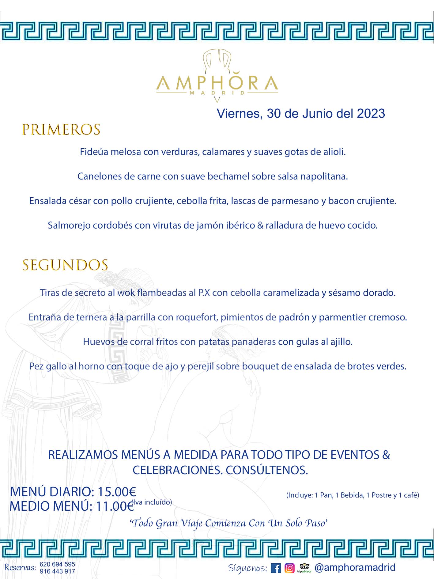 MENÚS DEL DÍA ALCORCÓN MENÚ DEL VIERNES 30 DE JUNIO DE 2023 MENÚS DIARIOS MEJORES MENÚS RESTAURANTES ALCORCÓN RESTAURANTE AMPHORA TERRAZA EN ALCORCÓN (DISPONEMOS DE UNA GRAN TERRAZA) Av. Leganés, 54 28923 · Alcorcón · Madrid · España. 91 644 39 17 620 694 595 También realizamos menús especiales a medida personalizados a grupos para todo tipo de eventos, como celebraciones, comidas o cenas de empresas, bautizos, bodas, cumpleaños, cenas o comidas de navidad 2023 2024, etc. Consúltenos o visite nuestras excelentes y amplias instalaciones y les prepararemos el menú más ajustado a sus necesidades y presupuesto. #RestaurantesEventos #RestaurantesMenúsCelebraciones #RestaurantesSalonesBodasBautizosComuniones #MenúsEspecialesparaEventosAlcorcón #MenúsCelebracionesAlcorcón #RestaurantesSalonesMenúsEspecialesGrupos #RestaurantesMenúsCumpleaños #ComidasCenasEmpresasAlcorcón #MenúsparaCenasComidasEventosEmpresasMadrid #MejoresTerrazasMadrid #MejorTerrazaAlcorcónMadrid #PresupuestosMenúsBodasComunionesBautizosAlcorcón #RestaurantesSecretosconEncantoMadrid #RestaurantesMenúsCenasComidasGruposEmpresasNavidadesAlcorcon #SalonesComidasCenasEmpresasAlcorcón #MenúsEventos #MenúsBodas #MenúsComuniones #MenúsCumpleaños #MenúsBautizos #MenúsEventosAlcorcón #MenúsBodasAlcorcón #MenúsComunionesAlcorcón #MenúsCumpleañosAlcorcón #MenúsBautizosAlcorcón #MenúsNavidadAlcorcón #MenúsComidasNavidad #MenúsCenasNavidad #SalonesEventosAlcorcón RESTAURANTES ALCORCÓN CELEBRACIONES EVENTOS CUMPLEAÑOS BODAS COMUNIONES BAUTIZOS, MENÚS ESPECIALES A MEDIDA PARA REUNIONES FAMILIARES EVENTOS CELEBRACIONES BODAS COMUNIONES BAUTIZOS EN ALCORCÓN, RESTAURANTES SALONES GRUPOS COMIDAS CENAS EN ALCORCÓN, RESTAURANTES COMIDAS CENAS EMPRESA ALCORCÓN MADRID, MEJORES TERRAZAS ALCORCÓN, MEJOR TERRAZA ALCORCÓN, RESTAURANTES SECRETOS CON ENCANTO EN MADRID, RESTAURANTES MENUS GRUPOS ESPECIALES COMIDAS CENAS EMPRESAS NAVIDADES ALCORCÓN, CONSÚLTE NUESTROS MENÚS A MEDIDA PARA EVENTOS - REALIZAMOS MENÚS A MEDIDA PARA BODAS, COMUNIONES, BAUTIZOS, CUMPLEAÑOS, CENAS COMIDAS DE EMPRESAS, ETC - NUESTRO RESTAURANTE DIPONE DE UNA EXTRAORDINARIA TERRAZA PARA TODO TIPO DE EVENTOS - NUESTROS SALONES INTERIORES SE ADAPTAN A TODO DE EVENTOS, YA SEAN PARTICULARES COMO DE EMPRESAS - RESTAURANTE PREPARADO PARA TODO TIPO DE EVENTOS DE CLIENTES DE LA ZONA SUR SUROESTE DE MADRID COMO ALCORCÓN MÓSTOLES FUENLABRADA VILLAVICIOSA DE ODÓN POZUELO DE ALARCÓN GETAFE LAS ROZAS MAJADAHONDA - UNO DE LOS MEJORES RESTAURANTES DE MADRID PARA COMER O CENAR A LA CARTA O CON NUESTROS MENÚS - CELEBRE CON NOSOTROS SUS REUNIONES FAMILIARES CUMPLEAÑOS BAUTIZOS COMUNIONES BODAS PRESENTACIONES ETC. PUES SERÁN UN ÉXITO - MEJORES RESTAURANTES SALONES CELEBRACIONES EN ALCORCÓN -RESTAURANTES MENUS GRUPOS COMIDAS CENAS REUNIONES EMPRESAS NAVIDADES 2023 2024 ALCORCÓN ZONA SUR MADRID.