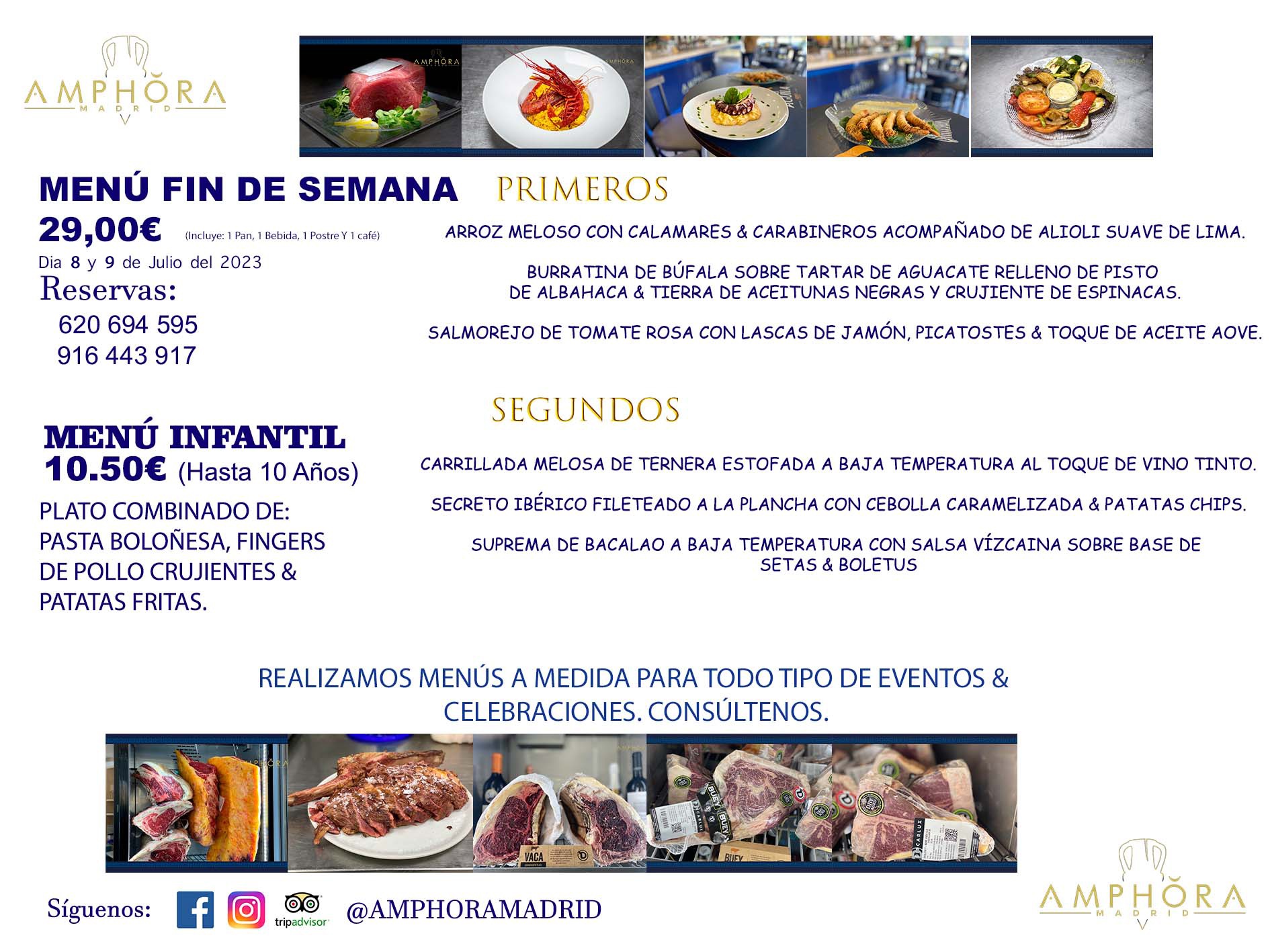 MENÚS FIN DE SEMANA SÁBADO 8 Y DOMINGO 9 DE JULIO DE 2023 RESTAURANTE AMPHORA TERRAZA EN ALCORCÓN (DISPONEMOS DE UNA GRAN TERRAZA) Av. Leganés, 54 28923 · Alcorcón · Madrid · España. 91 644 39 17 620 694 595 También realizamos menús especiales a medida personalizados a grupos para todo tipo de eventos, como celebraciones, comidas o cenas de empresas, bautizos, bodas, cumpleaños, cenas o comidas de navidad 2022/2023, etc. Consúltenos o visite nuestras excelentes y amplias instalaciones y les prepararemos el menú más ajustado a sus necesidades y presupuesto. #RestaurantesEventos #RestaurantesMenúsCelebraciones #RestaurantesSalonesBodasBautizosComuniones #MenúsEspecialesparaEventosAlcorcón #MenúsCelebracionesAlcorcón #RestaurantesSalonesMenúsEspecialesGrupos #RestaurantesMenúsCumpleaños #ComidasCenasEmpresasAlcorcón #MenúsparaCenasComidasEventosEmpresasMadrid #MejoresTerrazasMadrid #MejorTerrazaAlcorcónMadrid #PresupuestosMenúsBodasComunionesBautizosAlcorcón #RestaurantesSecretosconEncantoMadrid #RestaurantesMenúsCenasComidasGruposEmpresasNavidadesAlcorcon #SalonesComidasCenasEmpresasAlcorcón #MenúsEventos #MenúsBodas #MenúsComuniones #MenúsCumpleaños #MenúsBautizos #MenúsEventosAlcorcón #MenúsBodasAlcorcón #MenúsComunionesAlcorcón #MenúsCumpleañosAlcorcón #MenúsBautizosAlcorcón #MenúsNavidadAlcorcón #MenúsComidasNavidad #MenúsCenasNavidad #SalonesEventosAlcorcón RESTAURANTES ALCORCÓN CELEBRACIONES EVENTOS CUMPLEAÑOS BODAS COMUNIONES BAUTIZOS, MENÚS ESPECIALES A MEDIDA PARA REUNIONES FAMILIARES EVENTOS CELEBRACIONES BODAS COMUNIONES BAUTIZOS EN ALCORCÓN, RESTAURANTES SALONES GRUPOS COMIDAS CENAS EN ALCORCÓN, RESTAURANTES COMIDAS CENAS EMPRESA ALCORCÓN MADRID, MEJORES TERRAZAS ALCORCÓN, MEJOR TERRAZA ALCORCÓN, RESTAURANTES SECRETOS CON ENCANTO EN MADRID, RESTAURANTES MENUS GRUPOS ESPECIALES COMIDAS CENAS EMPRESAS NAVIDADES ALCORCÓN, CONSÚLTE NUESTROS MENÚS A MEDIDA PARA EVENTOS - REALIZAMOS MENÚS A MEDIDA PARA BODAS, COMUNIONES, BAUTIZOS, CUMPLEAÑOS, CENAS COMIDAS DE EMPRESAS, ETC - NUESTRO RESTAURANTE DIPONE DE UNA EXTRAORDINARIA TERRAZA PARA TODO TIPO DE EVENTOS - NUESTROS SALONES INTERIORES SE ADAPTAN A TODO DE EVENTOS, YA SEAN PARTICULARES COMO DE EMPRESAS - RESTAURANTE PREPARADO PARA TODO TIPO DE EVENTOS DE CLIENTES DE LA ZONA SUR SUROESTE DE MADRID COMO ALCORCÓN MÓSTOLES FUENLABRADA VILLAVICIOSA DE ODÓN POZUELO DE ALARCÓN GETAFE LAS ROZAS MAJADAHONDA - UNO DE LOS MEJORES RESTAURANTES DE MADRID PARA COMER O CENAR A LA CARTA O CON NUESTROS MENÚS - CELEBRE CON NOSOTROS SUS REUNIONES FAMILIARES CUMPLEAÑOS BAUTIZOS COMUNIONES BODAS PRESENTACIONES ETC. PUES SERÁN UN ÉXITO - MEJORES RESTAURANTES SALONES CELEBRACIONES EN ALCORCÓN -RESTAURANTES MENUS GRUPOS COMIDAS CENAS REUNIONES EMPRESAS NAVIDADES 2022 2023 ALCORCÓN ZONA SUR MADRID.