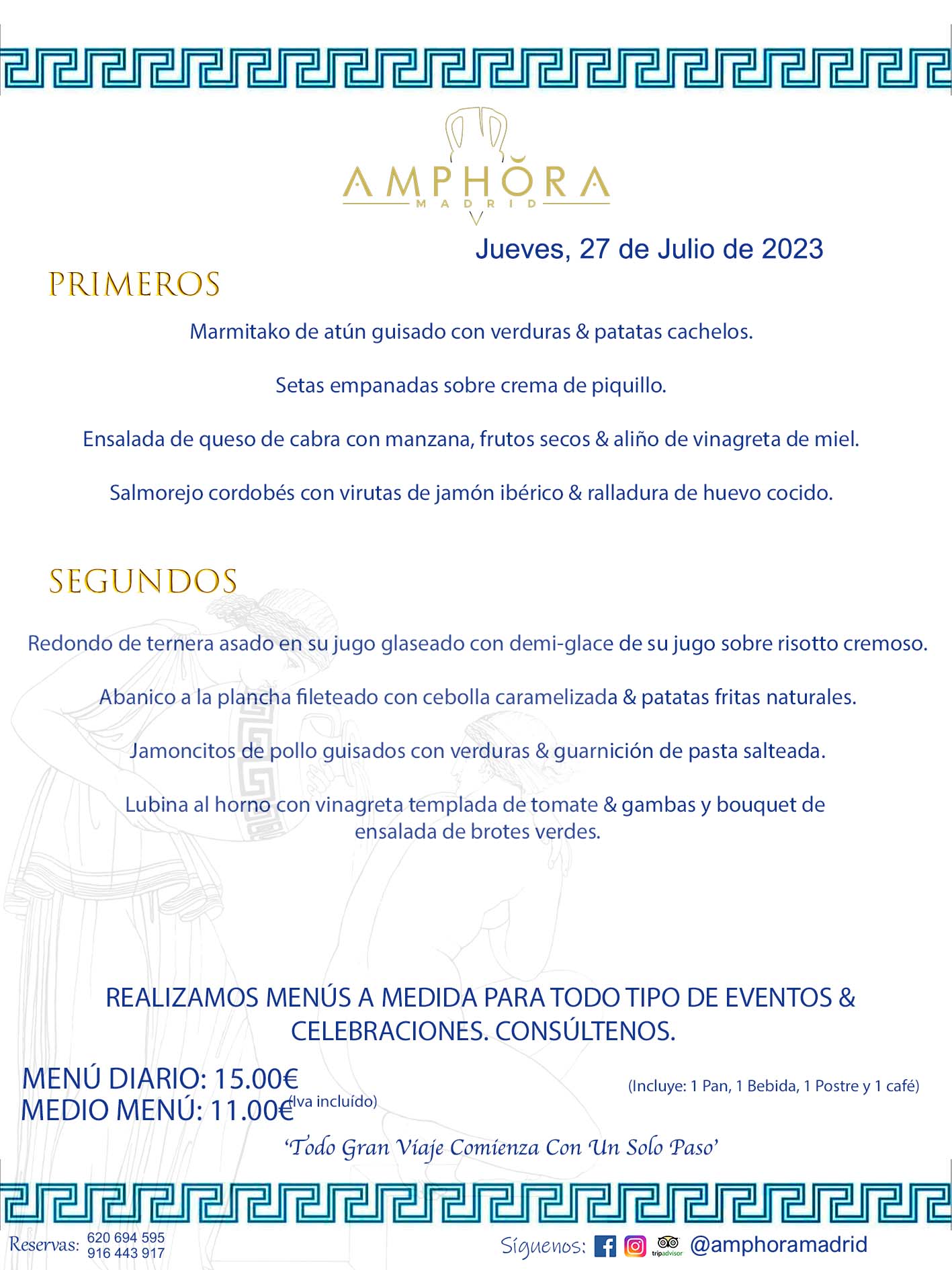 MENÚS DEL DÍA ALCORCÓN MENÚ DEL JUEVES 27 DE JULIO DE 2023 MENÚS DIARIOS MEJORES MENÚS RESTAURANTES ALCORCÓN RESTAURANTE AMPHORA TERRAZA EN ALCORCÓN (DISPONEMOS DE UNA GRAN TERRAZA) Av. Leganés, 54 28923 · Alcorcón · Madrid · España. 91 644 39 17 620 694 595 También realizamos menús especiales a medida personalizados a grupos para todo tipo de eventos, como celebraciones, comidas o cenas de empresas, bautizos, bodas, cumpleaños, cenas o comidas de navidad 2023 2024, etc. Consúltenos o visite nuestras excelentes y amplias instalaciones y les prepararemos el menú más ajustado a sus necesidades y presupuesto. #RestaurantesEventos #RestaurantesMenúsCelebraciones #RestaurantesSalonesBodasBautizosComuniones #MenúsEspecialesparaEventosAlcorcón #MenúsCelebracionesAlcorcón #RestaurantesSalonesMenúsEspecialesGrupos #RestaurantesMenúsCumpleaños #ComidasCenasEmpresasAlcorcón #MenúsparaCenasComidasEventosEmpresasMadrid #MejoresTerrazasMadrid #MejorTerrazaAlcorcónMadrid #PresupuestosMenúsBodasComunionesBautizosAlcorcón #RestaurantesSecretosconEncantoMadrid #RestaurantesMenúsCenasComidasGruposEmpresasNavidadesAlcorcon #SalonesComidasCenasEmpresasAlcorcón #MenúsEventos #MenúsBodas #MenúsComuniones #MenúsCumpleaños #MenúsBautizos #MenúsEventosAlcorcón #MenúsBodasAlcorcón #MenúsComunionesAlcorcón #MenúsCumpleañosAlcorcón #MenúsBautizosAlcorcón #MenúsNavidadAlcorcón #MenúsComidasNavidad #MenúsCenasNavidad #SalonesEventosAlcorcón RESTAURANTES ALCORCÓN CELEBRACIONES EVENTOS CUMPLEAÑOS BODAS COMUNIONES BAUTIZOS, MENÚS ESPECIALES A MEDIDA PARA REUNIONES FAMILIARES EVENTOS CELEBRACIONES BODAS COMUNIONES BAUTIZOS EN ALCORCÓN, RESTAURANTES SALONES GRUPOS COMIDAS CENAS EN ALCORCÓN, RESTAURANTES COMIDAS CENAS EMPRESA ALCORCÓN MADRID, MEJORES TERRAZAS ALCORCÓN, MEJOR TERRAZA ALCORCÓN, RESTAURANTES SECRETOS CON ENCANTO EN MADRID, RESTAURANTES MENUS GRUPOS ESPECIALES COMIDAS CENAS EMPRESAS NAVIDADES ALCORCÓN, CONSÚLTE NUESTROS MENÚS A MEDIDA PARA EVENTOS - REALIZAMOS MENÚS A MEDIDA PARA BODAS, COMUNIONES, BAUTIZOS, CUMPLEAÑOS, CENAS COMIDAS DE EMPRESAS, ETC - NUESTRO RESTAURANTE DIPONE DE UNA EXTRAORDINARIA TERRAZA PARA TODO TIPO DE EVENTOS - NUESTROS SALONES INTERIORES SE ADAPTAN A TODO DE EVENTOS, YA SEAN PARTICULARES COMO DE EMPRESAS - RESTAURANTE PREPARADO PARA TODO TIPO DE EVENTOS DE CLIENTES DE LA ZONA SUR SUROESTE DE MADRID COMO ALCORCÓN MÓSTOLES FUENLABRADA VILLAVICIOSA DE ODÓN POZUELO DE ALARCÓN GETAFE LAS ROZAS MAJADAHONDA - UNO DE LOS MEJORES RESTAURANTES DE MADRID PARA COMER O CENAR A LA CARTA O CON NUESTROS MENÚS - CELEBRE CON NOSOTROS SUS REUNIONES FAMILIARES CUMPLEAÑOS BAUTIZOS COMUNIONES BODAS PRESENTACIONES ETC. PUES SERÁN UN ÉXITO - MEJORES RESTAURANTES SALONES CELEBRACIONES EN ALCORCÓN -RESTAURANTES MENUS GRUPOS COMIDAS CENAS REUNIONES EMPRESAS NAVIDADES 2023 2024 ALCORCÓN ZONA SUR MADRID.