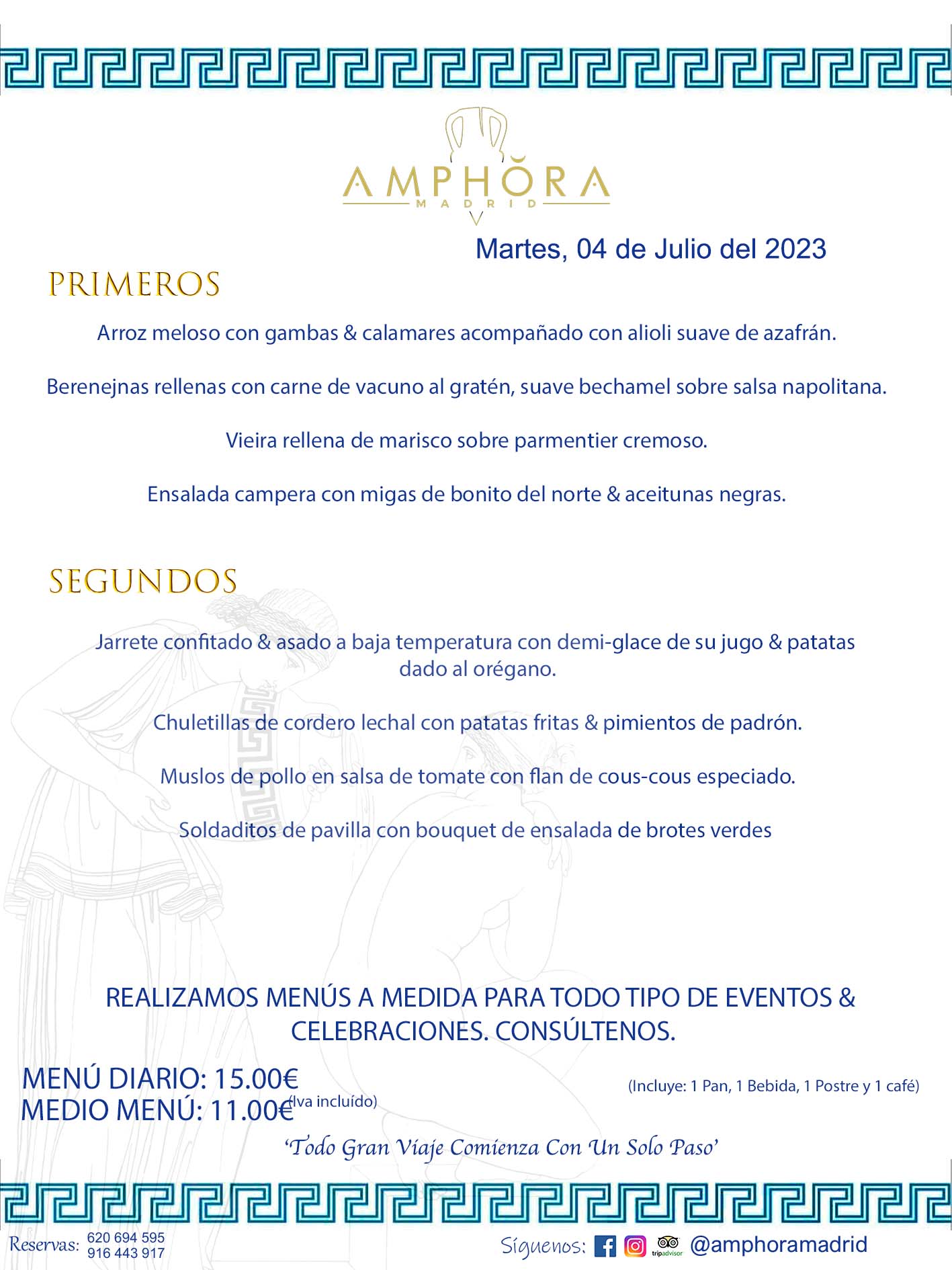 MENÚS DEL DÍA ALCORCÓN MENÚ DEL MARTES 4 DE JULIO DE 2023 MENÚS DIARIOS MEJORES MENÚS RESTAURANTES ALCORCÓN RESTAURANTE AMPHORA TERRAZA EN ALCORCÓN (DISPONEMOS DE UNA GRAN TERRAZA) Av. Leganés, 54 28923 · Alcorcón · Madrid · España. 91 644 39 17 620 694 595 También realizamos menús especiales a medida personalizados a grupos para todo tipo de eventos, como celebraciones, comidas o cenas de empresas, bautizos, bodas, cumpleaños, cenas o comidas de navidad 2023 2024, etc. Consúltenos o visite nuestras excelentes y amplias instalaciones y les prepararemos el menú más ajustado a sus necesidades y presupuesto. #RestaurantesEventos #RestaurantesMenúsCelebraciones #RestaurantesSalonesBodasBautizosComuniones #MenúsEspecialesparaEventosAlcorcón #MenúsCelebracionesAlcorcón #RestaurantesSalonesMenúsEspecialesGrupos #RestaurantesMenúsCumpleaños #ComidasCenasEmpresasAlcorcón #MenúsparaCenasComidasEventosEmpresasMadrid #MejoresTerrazasMadrid #MejorTerrazaAlcorcónMadrid #PresupuestosMenúsBodasComunionesBautizosAlcorcón #RestaurantesSecretosconEncantoMadrid #RestaurantesMenúsCenasComidasGruposEmpresasNavidadesAlcorcon #SalonesComidasCenasEmpresasAlcorcón #MenúsEventos #MenúsBodas #MenúsComuniones #MenúsCumpleaños #MenúsBautizos #MenúsEventosAlcorcón #MenúsBodasAlcorcón #MenúsComunionesAlcorcón #MenúsCumpleañosAlcorcón #MenúsBautizosAlcorcón #MenúsNavidadAlcorcón #MenúsComidasNavidad #MenúsCenasNavidad #SalonesEventosAlcorcón RESTAURANTES ALCORCÓN CELEBRACIONES EVENTOS CUMPLEAÑOS BODAS COMUNIONES BAUTIZOS, MENÚS ESPECIALES A MEDIDA PARA REUNIONES FAMILIARES EVENTOS CELEBRACIONES BODAS COMUNIONES BAUTIZOS EN ALCORCÓN, RESTAURANTES SALONES GRUPOS COMIDAS CENAS EN ALCORCÓN, RESTAURANTES COMIDAS CENAS EMPRESA ALCORCÓN MADRID, MEJORES TERRAZAS ALCORCÓN, MEJOR TERRAZA ALCORCÓN, RESTAURANTES SECRETOS CON ENCANTO EN MADRID, RESTAURANTES MENUS GRUPOS ESPECIALES COMIDAS CENAS EMPRESAS NAVIDADES ALCORCÓN, CONSÚLTE NUESTROS MENÚS A MEDIDA PARA EVENTOS - REALIZAMOS MENÚS A MEDIDA PARA BODAS, COMUNIONES, BAUTIZOS, CUMPLEAÑOS, CENAS COMIDAS DE EMPRESAS, ETC - NUESTRO RESTAURANTE DIPONE DE UNA EXTRAORDINARIA TERRAZA PARA TODO TIPO DE EVENTOS - NUESTROS SALONES INTERIORES SE ADAPTAN A TODO DE EVENTOS, YA SEAN PARTICULARES COMO DE EMPRESAS - RESTAURANTE PREPARADO PARA TODO TIPO DE EVENTOS DE CLIENTES DE LA ZONA SUR SUROESTE DE MADRID COMO ALCORCÓN MÓSTOLES FUENLABRADA VILLAVICIOSA DE ODÓN POZUELO DE ALARCÓN GETAFE LAS ROZAS MAJADAHONDA - UNO DE LOS MEJORES RESTAURANTES DE MADRID PARA COMER O CENAR A LA CARTA O CON NUESTROS MENÚS - CELEBRE CON NOSOTROS SUS REUNIONES FAMILIARES CUMPLEAÑOS BAUTIZOS COMUNIONES BODAS PRESENTACIONES ETC. PUES SERÁN UN ÉXITO - MEJORES RESTAURANTES SALONES CELEBRACIONES EN ALCORCÓN -RESTAURANTES MENUS GRUPOS COMIDAS CENAS REUNIONES EMPRESAS NAVIDADES 2023 2024 ALCORCÓN ZONA SUR MADRID.